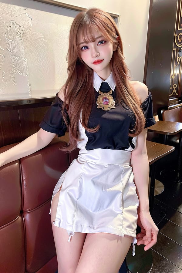 Tags: 21872187
(ukrainian:0.96), (waitress wearing uniform:1.00), restaurant, <lora:skirtlift-v4:0.94 <lora:Addams:0.32>, extremely detailed eyes, extremely detailed face, (photorealistic:1.01), sexy lips, seductive smile, eyelashes, best quality, hyper realistic, (long slim legs:1.06), 1girl, solo, (stunningly attractive:0.98), (dramatic:1.11)
Negative prompt: fat, (normal quality:2.03), (worst quality:2.19)
Steps: 32, Sampler: DPM++ 2M Karras, CFG scale: 7.12, Seed: 2500405535, Size: 512x768, Model hash: fc2511737a, Model: chilloutmix_NiPrunedFp32Fix, Seed resize from: -1x-1, Denoising strength: 0.4, Version: v1.2.1, Hires upscale: 2.0, Hires steps: 16, Hires upscaler: ESRGAN_4x