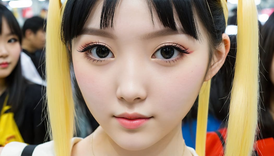 Tags: 21872187, SDXL
{"3": {"inputs": {"seed": 974824403384876, "steps": 64, "cfg": 7.15, "sampler_name": "dpmpp_2m", "scheduler": "karras", "denoise": 1.0, "model": ["27", 0], "positive": ["6", 0], "negative": ["7", 0], "latent_image": ["5", 0]}, "class_type": "KSampler"}, "4": {"inputs": {"ckpt_name": "juggernautXL_v8Rundiffusion.safetensors"}, "class_type": "CheckpointLoaderSimple"}, "5": {"inputs": {"width": 1344, "height": 768, "batch_size": 1}, "class_type": "EmptyLatentImage"}, "6": {"inputs": {"text": "18 year old girl, (irish:1.02), (korean:1.05), (japanese:1.04), (pale skin:1.13), (eyelashes:0.95), (cute:0.97), (double eyelids:0.99), (sexy lips:0.98), (detailed face:1.12), (idol:1.01), (slim:1.10), (blush:1.02), (seductive pose:1.14), (temptress:1.01), (beautiful eyes:1.02), (seductive facial expression:0.95), (perky ass:1.00), (exposed ass:0.95), (looking back:1.00), (sexy ass:1.11), (thigh gap:1.07), (in a cosplay:1.00) at comiket posing for camera, (detailed skin:1.01), (natural looking skin:1.08), (candid cinema:1.05), (RAW:1.02), (skin fuzz:1.08), (film:1.02), (textured skin:1.02), (portra:1.06), (soft lighting:1.08)", "clip": ["27", 1]}, "class_type": "CLIPTextEncode"}, "7": {"inputs": {"text": "(bad hands:1.06), (distorted:1.12), (twisted:1.12), (open mouth:1.09), (low resolution:1.07), (worst quality:1.14), (watermark:1.13)", "clip": ["27", 1]}, "class_type": "CLIPTextEncode"}, "8": {"inputs": {"samples": ["3", 0], "vae": ["4", 2]}, "class_type": "VAEDecode"}, "25": {"inputs": {"lora_name": "nudify_xl.safetensors", "strength_model": 0.32, "strength_clip": 0.14, "model": ["4", 0], "clip": ["4", 1]}, "class_type": "LoraLoader"}, "26": {"inputs": {"lora_name": "shirtlift_SDXL_v2.safetensors", "strength_model": 0.14, "strength_clip": 0.03, "model": ["25", 0], "clip": ["25", 1]}, "class_type": "LoraLoader"}, "27": {"inputs": {"lora_name": "PerfectEyesXL.safetensors", "strength_model": 0.04, "strength_clip": 0.05, "model": ["26", 0], "clip": ["26", 1]}, "class_type": "LoraLoader"}, "30": {"inputs": {"model_name": "4x_NMKD-Superscale-SP_178000_G.pth"}, "class_type": "UpscaleModelLoader"}, "31": {"inputs": {"upscale_model": ["30", 0], "image": ["8", 0]}, "class_type": "ImageUpscaleWithModel"}, "32": {"inputs": {"upscale_method": "lanczos", "scale_by": 0.5, "image": ["31", 0]}, "class_type": "ImageScaleBy"}, "33": {"inputs": {"pixels": ["32", 0], "vae": ["4", 2]}, "class_type": "VAEEncode"}, "34": {"inputs": {"seed": 974824403384876, "steps": 64, "cfg": 7.15, "sampler_name": "dpmpp_2m", "scheduler": "karras", "denoise": 0.3, "model": ["27", 0], "positive": ["6", 0], "negative": ["7", 0], "latent_image": ["33", 0]}, "class_type": "KSampler"}, "36": {"inputs": {"samples": ["34", 0], "vae": ["4", 2]}, "class_type": "VAEDecode"}, "39": {"inputs": {"filename_prefix": "comfyapi-1708110000740", "images": ["36", 0]}, "class_type": "SaveImage"}}