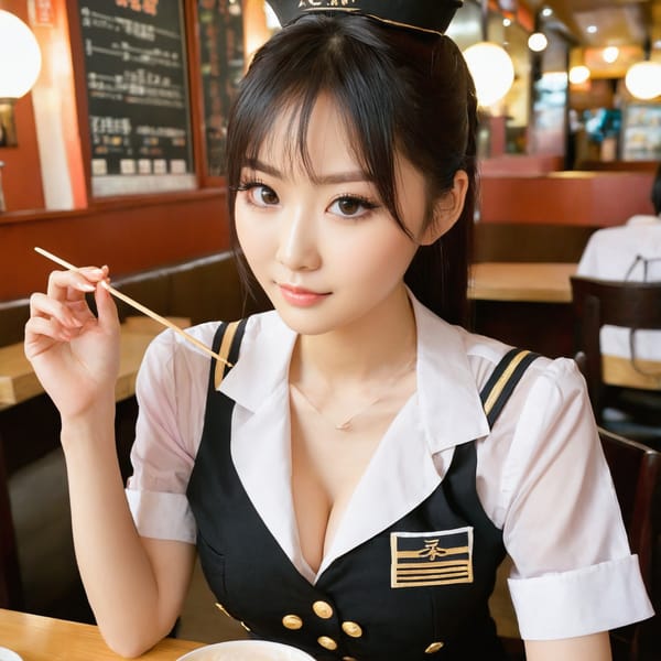 Tags: 21872187, SDXL
{"3": {"inputs": {"seed": 159340632855918, "steps": 32, "cfg": 5.84, "sampler_name": "dpmpp_2m", "scheduler": "karras", "denoise": 1.0, "model": ["27", 0], "positive": ["6", 0], "negative": ["7", 0], "latent_image": ["5", 0]}, "class_type": "KSampler"}, "4": {"inputs": {"ckpt_name": "juggernautxl.safetensors"}, "class_type": "CheckpointLoaderSimple"}, "5": {"inputs": {"width": 1024, "height": 1024, "batch_size": 1}, "class_type": "EmptyLatentImage"}, "6": {"inputs": {"text": "26 year old girl, (taiwanese:0.96), (idol:1.01), (cute:1.07), (seductive pose:0.96), (slim:1.11), (pale skin:1.12), (temptress:1.08), (eyelashes:1.14), (beautiful eyes:1.01), (seductive facial expression:1.04), (blush:1.01), (detailed face:1.10), (double eyelids:1.14), (in a seductive pose:1.04), (large perky breasts:1.02), (cleavage:0.97), (thigh gap:0.97), (a waitress in uniform:1.12) working at a restaurant, (textured skin:1.06), (candid cinema:1.06), (detailed skin:1.08), (film:1.05), (skin fuzz:1.07), (natural looking skin:1.08), (RAW:1.09), (portra:1.08), (soft lighting:1.00)", "clip": ["27", 1]}, "class_type": "CLIPTextEncode"}, "7": {"inputs": {"text": "(low resolution:1.12), (distorted:1.05), (watermark:1.13), (bad hands:1.05), (open mouth:1.06), (worst quality:1.14)", "clip": ["27", 1]}, "class_type": "CLIPTextEncode"}, "8": {"inputs": {"samples": ["3", 0], "vae": ["4", 2]}, "class_type": "VAEDecode"}, "25": {"inputs": {"lora_name": "nudify_xl.safetensors", "strength_model": 0.1, "strength_clip": 0.3, "model": ["4", 0], "clip": ["4", 1]}, "class_type": "LoraLoader"}, "26": {"inputs": {"lora_name": "shirtlift_SDXL_v2.safetensors", "strength_model": 0.02, "strength_clip": 0.14, "model": ["25", 0], "clip": ["25", 1]}, "class_type": "LoraLoader"}, "27": {"inputs": {"lora_name": "PerfectEyesXL.safetensors", "strength_model": 0.13, "strength_clip": 0.01, "model": ["26", 0], "clip": ["26", 1]}, "class_type": "LoraLoader"}, "30": {"inputs": {"model_name": "4x_NMKD-Superscale-SP_178000_G.pth"}, "class_type": "UpscaleModelLoader"}, "31": {"inputs": {"upscale_model": ["30", 0], "image": ["8", 0]}, "class_type": "ImageUpscaleWithModel"}, "32": {"inputs": {"upscale_method": "lanczos", "scale_by": 0.5, "image": ["31", 0]}, "class_type": "ImageScaleBy"}, "33": {"inputs": {"pixels": ["32", 0], "vae": ["4", 2]}, "class_type": "VAEEncode"}, "34": {"inputs": {"seed": 159340632855918, "steps": 32, "cfg": 5.84, "sampler_name": "dpmpp_2m", "scheduler": "karras", "denoise": 0.3, "model": ["27", 0], "positive": ["6", 0], "negative": ["7", 0], "latent_image": ["33", 0]}, "class_type": "KSampler"}, "36": {"inputs": {"samples": ["34", 0], "vae": ["4", 2]}, "class_type": "VAEDecode"}, "39": {"inputs": {"filename_prefix": "comfyapi-1711822366490", "images": ["36", 0]}, "class_type": "SaveImage"}}