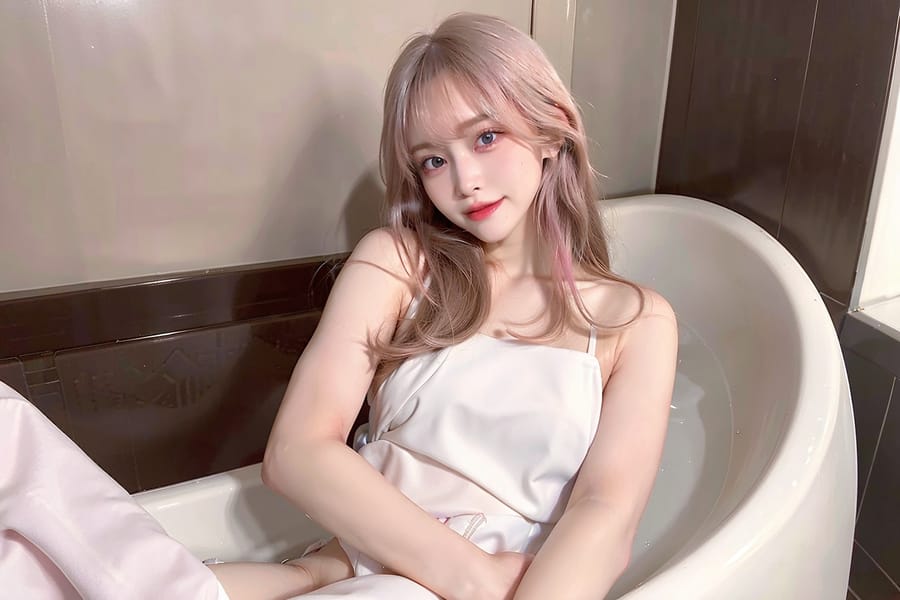 Tags: 21872187
<lora:mix4:0.55>, <lora:JapaneseDollLikeness_v15:0.80>, <lora:koreanDollLikeness:0.32>, <lora:YaeMiko_Test:0.58>, (soaking in bathtub:1.14), <lora:Mooning:0.51>, <lora:Addams:0.34>, ass, from behind, clothes pull, looking back, pants pull, anus, pussy, undressing, extremely detailed eyes, extremely detailed face, sexy lips, seductive smile, double eyelids, eyelashes, pale skin, perky breasts, full body portrait, textured skin, RAW, hyper realistic, (thigh gap:1.19)
Negative prompt: sketches, black and white, ugly, (normal quality:1.98), (worst quality:2.22)
Steps: 32, Sampler: DPM++ 2M Karras, CFG scale: 6.06, Seed: 305099734, Size: 768x512, Model hash: fc2511737a, Model: chilloutmix_NiPrunedFp32Fix, Seed resize from: -1x-1, Denoising strength: 0.4, Version: v1.2.1, Hires upscale: 2.0, Hires steps: 16, Hires upscaler: ESRGAN_4x