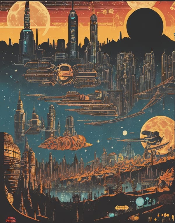 Tags: undefined
analog style, (mtompunk:1.4), masterpiece, best quality, 8k, pixiv, artstation, sharp focus, classic pulp art illustration of big retro humanoid robot attacking atompunk city, night, space, stars, planet, mars, spaceship, alien, beautiful atompunk cityscape, (classic \(comic\) style:1.4), (flat color:1.4), vintage effect
Negative prompt: photo, anime, doll, 3d, sketch, (worst quality:1.2), (low quality:1.2), (monochrome:1.2), (ugly:1.2), duplicate, morbid, out of frame, error, missing fingers, too many fingers, (bad hands:1.2), (bad face:1.2), (bad eyes:1.2), mutation, deformed, distorted, bad anatomy, bad proportions, extra limbs, cloned face, disfigured, gross proportions, malformed limbs, long neck, cross-eye, extra digit, fewer digits, cropped, normal quality, jpeg artifacts, text, label, font, copyright, logo, watermark, blurry, fuzzy, childish, (poorly drawn:1.2), border
Steps: 30, Sampler: DPM++ 2M Karras, CFG scale: 7, Seed: 3469414052, Size: 786x1000, Model hash: f93e6a50ac, Model: uberRealisticPornMerge_urpmv13