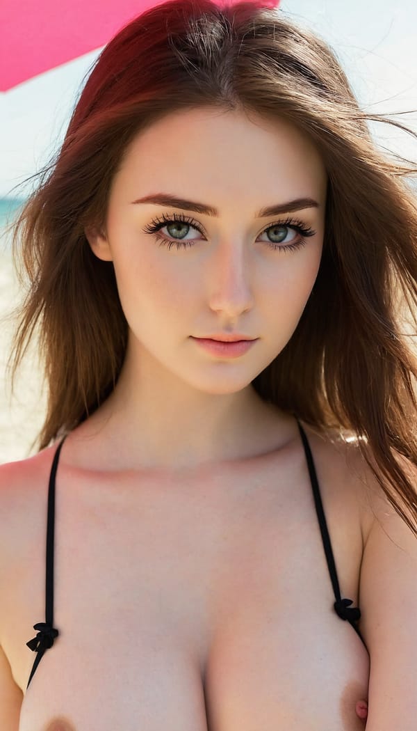 Tags: 21872187, SDXL
{"3": {"inputs": {"seed": 458789829982627, "steps": 32, "cfg": 5.55, "sampler_name": "dpmpp_2m", "scheduler": "karras", "denoise": 1.0, "model": ["27", 0], "positive": ["6", 0], "negative": ["7", 0], "latent_image": ["5", 0]}, "class_type": "KSampler"}, "4": {"inputs": {"ckpt_name": "juggernautXL_v8Rundiffusion.safetensors"}, "class_type": "CheckpointLoaderSimple"}, "5": {"inputs": {"width": 768, "height": 1344, "batch_size": 1}, "class_type": "EmptyLatentImage"}, "6": {"inputs": {"text": "25 year old girl, (irish:1.12), (temptress:1.13), (eyelashes:1.11), (beautiful eyes:0.96), (seductive facial expression:1.13), (slim:1.00), (detailed face:1.06), (blush:1.07), (cute:0.96), (sexy lips:1.01), (idol:1.07), (pale skin:0.96), (double eyelids:1.07), (in a seductive pose:0.99), (large perky breasts:1.00), (cleavage:1.04), (thigh gap:0.96), wearing (bikini:1.11) at a beach, (RAW:1.03), (skin fuzz:1.01), (detailed skin:1.04), (candid cinema:1.08), (soft lighting:1.04), (film:1.02), (textured skin:1.04), (portra:1.00), (natural looking skin:1.04)", "clip": ["27", 1]}, "class_type": "CLIPTextEncode"}, "7": {"inputs": {"text": "(low resolution:1.14), (bad hands:1.10), (watermark:1.06), (open mouth:1.07), (twisted:1.05), (distorted:1.14), (worst quality:1.10)", "clip": ["27", 1]}, "class_type": "CLIPTextEncode"}, "8": {"inputs": {"samples": ["3", 0], "vae": ["4", 2]}, "class_type": "VAEDecode"}, "25": {"inputs": {"lora_name": "nudify_xl.safetensors", "strength_model": 0.24, "strength_clip": 0.37, "model": ["4", 0], "clip": ["4", 1]}, "class_type": "LoraLoader"}, "26": {"inputs": {"lora_name": "shirtlift_SDXL_v2.safetensors", "strength_model": 0.04, "strength_clip": 0.17, "model": ["25", 0], "clip": ["25", 1]}, "class_type": "LoraLoader"}, "27": {"inputs": {"lora_name": "PerfectEyesXL.safetensors", "strength_model": 0.09, "strength_clip": 0.05, "model": ["26", 0], "clip": ["26", 1]}, "class_type": "LoraLoader"}, "30": {"inputs": {"model_name": "4x_NMKD-Superscale-SP_178000_G.pth"}, "class_type": "UpscaleModelLoader"}, "31": {"inputs": {"upscale_model": ["30", 0], "image": ["8", 0]}, "class_type": "ImageUpscaleWithModel"}, "32": {"inputs": {"upscale_method": "lanczos", "scale_by": 0.5, "image": ["31", 0]}, "class_type": "ImageScaleBy"}, "33": {"inputs": {"pixels": ["32", 0], "vae": ["4", 2]}, "class_type": "VAEEncode"}, "34": {"inputs": {"seed": 458789829982627, "steps": 32, "cfg": 5.55, "sampler_name": "dpmpp_2m", "scheduler": "karras", "denoise": 0.3, "model": ["27", 0], "positive": ["6", 0], "negative": ["7", 0], "latent_image": ["33", 0]}, "class_type": "KSampler"}, "36": {"inputs": {"samples": ["34", 0], "vae": ["4", 2]}, "class_type": "VAEDecode"}, "39": {"inputs": {"filename_prefix": "comfyapi-1707552302487", "images": ["36", 0]}, "class_type": "SaveImage"}}