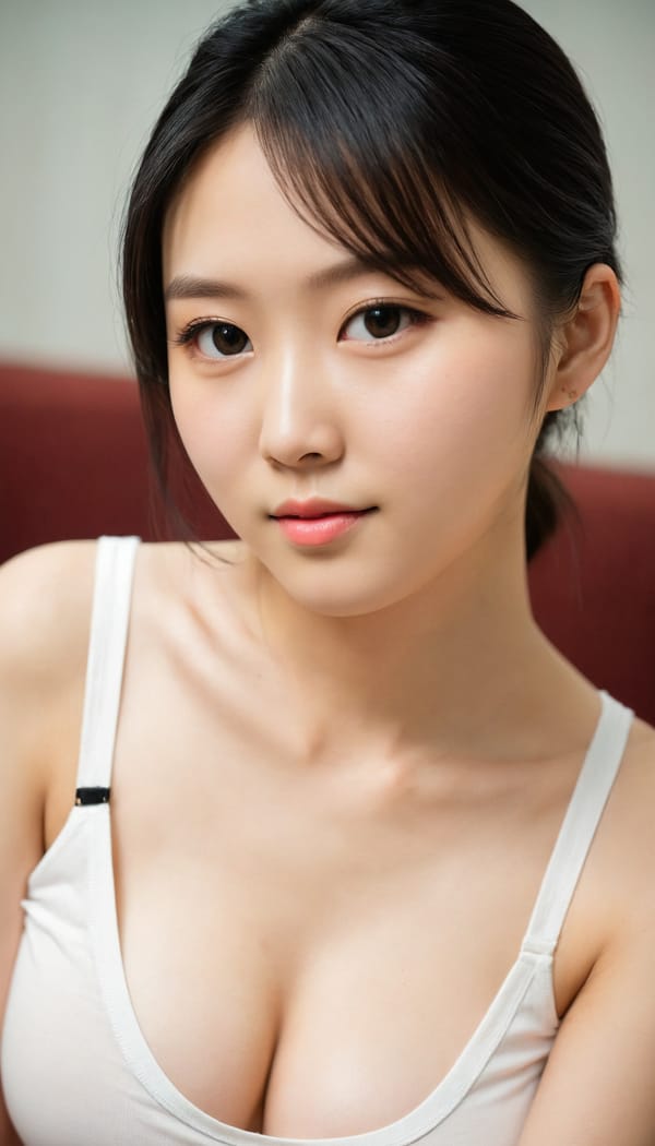 Tags: 21872187, SDXL
{"3": {"inputs": {"seed": 653971574464176, "steps": 32, "cfg": 5.99, "sampler_name": "dpmpp_2m", "scheduler": "karras", "denoise": 1.0, "model": ["27", 0], "positive": ["6", 0], "negative": ["7", 0], "latent_image": ["5", 0]}, "class_type": "KSampler"}, "4": {"inputs": {"ckpt_name": "juggernautXL_v8Rundiffusion.safetensors"}, "class_type": "CheckpointLoaderSimple"}, "5": {"inputs": {"width": 768, "height": 1344, "batch_size": 1}, "class_type": "EmptyLatentImage"}, "6": {"inputs": {"text": "21 year old girl, (taiwanese:1.09), (korean:1.13), (detailed face:1.12), (idol:1.08), (pale skin:1.00), (slim:0.96), (temptress:1.10), (cute:1.07), (seductive pose:1.04), (double eyelids:1.01), (eyelashes:1.07), (sexy lips:1.00), (seductive facial expression:1.12), (blush:1.03), (beautiful eyes:0.95), (in a seductive pose:1.10), (large perky breasts:1.07), (cleavage:1.03), (thigh gap:1.10), (white tanktop:1.07), busy street, (candid cinema:1.09), (soft lighting:1.08), (natural looking skin:1.07), (detailed skin:1.02), (textured skin:1.07), (portra:1.04), (film:1.03), (RAW:1.06), (skin fuzz:1.04)", "clip": ["27", 1]}, "class_type": "CLIPTextEncode"}, "7": {"inputs": {"text": "(distorted:1.11), (low resolution:1.09), (watermark:1.11), (worst quality:1.05), (open mouth:1.07), (twisted:1.11), (bad hands:1.06)", "clip": ["27", 1]}, "class_type": "CLIPTextEncode"}, "8": {"inputs": {"samples": ["3", 0], "vae": ["4", 2]}, "class_type": "VAEDecode"}, "25": {"inputs": {"lora_name": "nudify_xl.safetensors", "strength_model": 0.24, "strength_clip": 0.06, "model": ["4", 0], "clip": ["4", 1]}, "class_type": "LoraLoader"}, "26": {"inputs": {"lora_name": "shirtlift_SDXL_v2.safetensors", "strength_model": 0.0, "strength_clip": 0.0, "model": ["25", 0], "clip": ["25", 1]}, "class_type": "LoraLoader"}, "27": {"inputs": {"lora_name": "PerfectEyesXL.safetensors", "strength_model": 0.06, "strength_clip": 0.06, "model": ["26", 0], "clip": ["26", 1]}, "class_type": "LoraLoader"}, "30": {"inputs": {"model_name": "4x_NMKD-Superscale-SP_178000_G.pth"}, "class_type": "UpscaleModelLoader"}, "31": {"inputs": {"upscale_model": ["30", 0], "image": ["8", 0]}, "class_type": "ImageUpscaleWithModel"}, "32": {"inputs": {"upscale_method": "lanczos", "scale_by": 0.5, "image": ["31", 0]}, "class_type": "ImageScaleBy"}, "33": {"inputs": {"pixels": ["32", 0], "vae": ["4", 2]}, "class_type": "VAEEncode"}, "34": {"inputs": {"seed": 653971574464176, "steps": 32, "cfg": 5.99, "sampler_name": "dpmpp_2m", "scheduler": "karras", "denoise": 0.3, "model": ["27", 0], "positive": ["6", 0], "negative": ["7", 0], "latent_image": ["33", 0]}, "class_type": "KSampler"}, "36": {"inputs": {"samples": ["34", 0], "vae": ["4", 2]}, "class_type": "VAEDecode"}, "39": {"inputs": {"filename_prefix": "comfyapi-1708215048959", "images": ["36", 0]}, "class_type": "SaveImage"}}