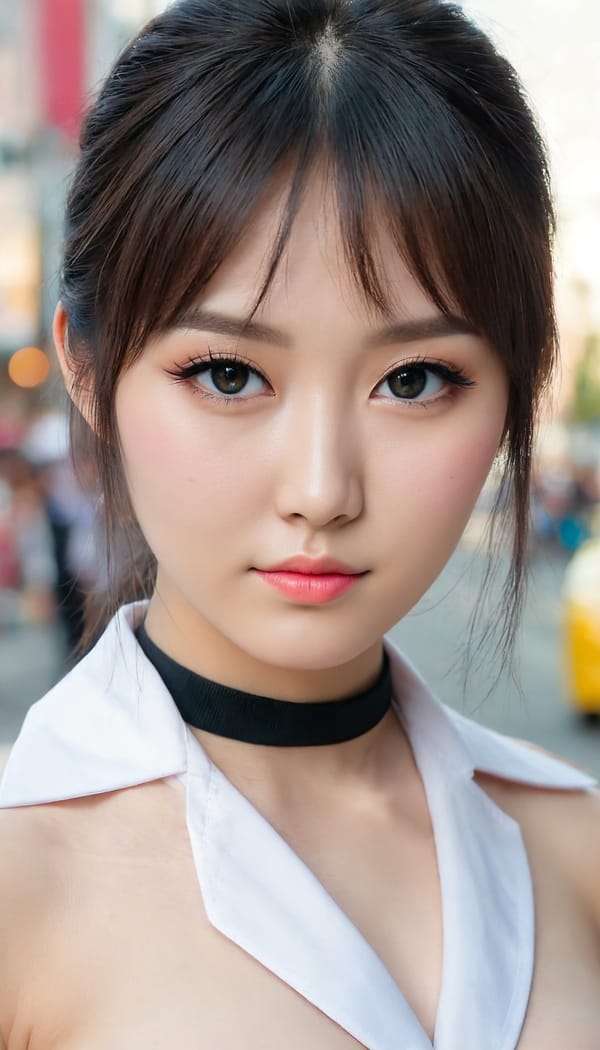 Tags: 21872187, SDXL
{"3": {"inputs": {"seed": 629339733879597, "steps": 64, "cfg": 6.37, "sampler_name": "dpmpp_2m", "scheduler": "karras", "denoise": 1.0, "model": ["27", 0], "positive": ["6", 0], "negative": ["7", 0], "latent_image": ["5", 0]}, "class_type": "KSampler"}, "4": {"inputs": {"ckpt_name": "juggernautXL_v8Rundiffusion.safetensors"}, "class_type": "CheckpointLoaderSimple"}, "5": {"inputs": {"width": 768, "height": 1344, "batch_size": 1}, "class_type": "EmptyLatentImage"}, "6": {"inputs": {"text": "27 year old girl, (chinese:0.97), (russian:0.98), (ukrainian:1.09), (cute:0.99), (seductive pose:1.03), (seductive facial expression:1.12), (idol:1.07), (blush:0.99), (eyelashes:1.03), (temptress:1.09), (double eyelids:1.14), (pale skin:0.98), (beautiful eyes:1.10), (sexy lips:1.10), (detailed face:1.05), (in a seductive pose:1.10), (large perky breasts:1.01), (cleavage:1.03), (thigh gap:1.03), (school uniform:1.02), choker, busy street, (skin fuzz:1.00), (RAW:1.09), (candid cinema:1.00), (portra:1.08), (film:1.02), (textured skin:1.06), (natural looking skin:1.08), (soft lighting:1.09)", "clip": ["27", 1]}, "class_type": "CLIPTextEncode"}, "7": {"inputs": {"text": "(low resolution:1.07), (bad hands:1.08), (distorted:1.06), (open mouth:1.09), (watermark:1.12), (worst quality:1.14), (twisted:1.10)", "clip": ["27", 1]}, "class_type": "CLIPTextEncode"}, "8": {"inputs": {"samples": ["3", 0], "vae": ["4", 2]}, "class_type": "VAEDecode"}, "25": {"inputs": {"lora_name": "nudify_xl.safetensors", "strength_model": 0.03, "strength_clip": 0.16, "model": ["4", 0], "clip": ["4", 1]}, "class_type": "LoraLoader"}, "26": {"inputs": {"lora_name": "shirtlift_SDXL_v2.safetensors", "strength_model": 0.17, "strength_clip": 0.14, "model": ["25", 0], "clip": ["25", 1]}, "class_type": "LoraLoader"}, "27": {"inputs": {"lora_name": "PerfectEyesXL.safetensors", "strength_model": 0.09, "strength_clip": 0.06, "model": ["26", 0], "clip": ["26", 1]}, "class_type": "LoraLoader"}, "30": {"inputs": {"model_name": "4x_NMKD-Superscale-SP_178000_G.pth"}, "class_type": "UpscaleModelLoader"}, "31": {"inputs": {"upscale_model": ["30", 0], "image": ["8", 0]}, "class_type": "ImageUpscaleWithModel"}, "32": {"inputs": {"upscale_method": "lanczos", "scale_by": 0.5, "image": ["31", 0]}, "class_type": "ImageScaleBy"}, "33": {"inputs": {"pixels": ["32", 0], "vae": ["4", 2]}, "class_type": "VAEEncode"}, "34": {"inputs": {"seed": 629339733879597, "steps": 64, "cfg": 6.37, "sampler_name": "dpmpp_2m", "scheduler": "karras", "denoise": 0.3, "model": ["27", 0], "positive": ["6", 0], "negative": ["7", 0], "latent_image": ["33", 0]}, "class_type": "KSampler"}, "36": {"inputs": {"samples": ["34", 0], "vae": ["4", 2]}, "class_type": "VAEDecode"}, "39": {"inputs": {"filename_prefix": "comfyapi-1707704862059", "images": ["36", 0]}, "class_type": "SaveImage"}}