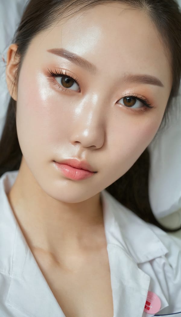 Tags: 21872187, SDXL
{"3": {"inputs": {"seed": 551211230487338, "steps": 64, "cfg": 5.21, "sampler_name": "dpmpp_2m", "scheduler": "karras", "denoise": 1.0, "model": ["27", 0], "positive": ["6", 0], "negative": ["7", 0], "latent_image": ["5", 0]}, "class_type": "KSampler"}, "4": {"inputs": {"ckpt_name": "juggernautxl.safetensors"}, "class_type": "CheckpointLoaderSimple"}, "5": {"inputs": {"width": 768, "height": 1344, "batch_size": 1}, "class_type": "EmptyLatentImage"}, "6": {"inputs": {"text": "22 year old girl, (korean:1.02), (chinese:1.07), (russian:0.95), (sexy lips:0.99), (double eyelids:1.13), (cute:0.99), (temptress:0.98), (pale skin:0.99), (seductive pose:1.08), (seductive facial expression:1.01), (eyelashes:1.04), (detailed face:1.06), (blush:1.06), (slim:1.10), (idol:1.08), (beautiful eyes:1.02), (perky ass:1.00), (exposed ass:1.02), (looking back:1.10), (sexy ass:0.98), (thigh gap:1.09), (nurse in uniform:1.04) working in a hospital ward, (detailed skin:1.03), (natural looking skin:1.02), (candid cinema:1.07), (film:1.01), (RAW:1.00), (skin fuzz:1.07), (portra:1.04), (textured skin:1.06), (soft lighting:1.03)", "clip": ["27", 1]}, "class_type": "CLIPTextEncode"}, "7": {"inputs": {"text": "(low resolution:1.06), (worst quality:1.08), (twisted:1.06), (distorted:1.11), (watermark:1.06), (bad hands:1.10), (open mouth:1.06)", "clip": ["27", 1]}, "class_type": "CLIPTextEncode"}, "8": {"inputs": {"samples": ["3", 0], "vae": ["4", 2]}, "class_type": "VAEDecode"}, "25": {"inputs": {"lora_name": "nudify_xl.safetensors", "strength_model": 0.35, "strength_clip": 0.14, "model": ["4", 0], "clip": ["4", 1]}, "class_type": "LoraLoader"}, "26": {"inputs": {"lora_name": "shirtlift_SDXL_v2.safetensors", "strength_model": 0.01, "strength_clip": 0.13, "model": ["25", 0], "clip": ["25", 1]}, "class_type": "LoraLoader"}, "27": {"inputs": {"lora_name": "PerfectEyesXL.safetensors", "strength_model": 0.19, "strength_clip": 0.02, "model": ["26", 0], "clip": ["26", 1]}, "class_type": "LoraLoader"}, "30": {"inputs": {"model_name": "4x_NMKD-Superscale-SP_178000_G.pth"}, "class_type": "UpscaleModelLoader"}, "31": {"inputs": {"upscale_model": ["30", 0], "image": ["8", 0]}, "class_type": "ImageUpscaleWithModel"}, "32": {"inputs": {"upscale_method": "lanczos", "scale_by": 0.5, "image": ["31", 0]}, "class_type": "ImageScaleBy"}, "33": {"inputs": {"pixels": ["32", 0], "vae": ["4", 2]}, "class_type": "VAEEncode"}, "34": {"inputs": {"seed": 551211230487338, "steps": 64, "cfg": 5.21, "sampler_name": "dpmpp_2m", "scheduler": "karras", "denoise": 0.3, "model": ["27", 0], "positive": ["6", 0], "negative": ["7", 0], "latent_image": ["33", 0]}, "class_type": "KSampler"}, "36": {"inputs": {"samples": ["34", 0], "vae": ["4", 2]}, "class_type": "VAEDecode"}, "39": {"inputs": {"filename_prefix": "comfyapi-1716260968100", "images": ["36", 0]}, "class_type": "SaveImage"}}