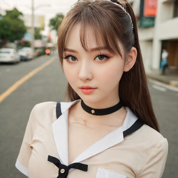Tags: 21872187, SDXL
{"3": {"inputs": {"seed": 870830689361187, "steps": 32, "cfg": 5.14, "sampler_name": "dpmpp_2m", "scheduler": "karras", "denoise": 1.0, "model": ["27", 0], "positive": ["6", 0], "negative": ["7", 0], "latent_image": ["5", 0]}, "class_type": "KSampler"}, "4": {"inputs": {"ckpt_name": "juggernautxl.safetensors"}, "class_type": "CheckpointLoaderSimple"}, "5": {"inputs": {"width": 1024, "height": 1024, "batch_size": 1}, "class_type": "EmptyLatentImage"}, "6": {"inputs": {"text": "24 year old girl, (cute:1.10), (pale skin:1.01), (temptress:1.14), (eyelashes:1.11), (seductive facial expression:1.08), (slim:1.12), (beautiful eyes:1.00), (blush:0.99), (double eyelids:0.95), (detailed face:1.00), (seductive pose:1.04), (sexy lips:1.13), (idol:1.00), (in a seductive pose:1.10), (large perky breasts:0.95), (cleavage:1.07), (thigh gap:1.04), (school uniform:1.09), choker, busy street, (natural looking skin:1.07), (portra:1.09), (detailed skin:1.02), (candid cinema:1.00), (film:1.01), (skin fuzz:1.03), (textured skin:1.01), (RAW:1.09), (soft lighting:1.08)", "clip": ["27", 1]}, "class_type": "CLIPTextEncode"}, "7": {"inputs": {"text": "(twisted:1.07), (low resolution:1.10), (distorted:1.05), (watermark:1.14), (bad hands:1.12), (worst quality:1.09), (open mouth:1.09)", "clip": ["27", 1]}, "class_type": "CLIPTextEncode"}, "8": {"inputs": {"samples": ["3", 0], "vae": ["4", 2]}, "class_type": "VAEDecode"}, "25": {"inputs": {"lora_name": "nudify_xl.safetensors", "strength_model": 0.17, "strength_clip": 0.13, "model": ["4", 0], "clip": ["4", 1]}, "class_type": "LoraLoader"}, "26": {"inputs": {"lora_name": "shirtlift_SDXL_v2.safetensors", "strength_model": 0.15, "strength_clip": 0.12, "model": ["25", 0], "clip": ["25", 1]}, "class_type": "LoraLoader"}, "27": {"inputs": {"lora_name": "PerfectEyesXL.safetensors", "strength_model": 0.06, "strength_clip": 0.19, "model": ["26", 0], "clip": ["26", 1]}, "class_type": "LoraLoader"}, "30": {"inputs": {"model_name": "4x_NMKD-Superscale-SP_178000_G.pth"}, "class_type": "UpscaleModelLoader"}, "31": {"inputs": {"upscale_model": ["30", 0], "image": ["8", 0]}, "class_type": "ImageUpscaleWithModel"}, "32": {"inputs": {"upscale_method": "lanczos", "scale_by": 0.5, "image": ["31", 0]}, "class_type": "ImageScaleBy"}, "33": {"inputs": {"pixels": ["32", 0], "vae": ["4", 2]}, "class_type": "VAEEncode"}, "34": {"inputs": {"seed": 870830689361187, "steps": 32, "cfg": 5.14, "sampler_name": "dpmpp_2m", "scheduler": "karras", "denoise": 0.3, "model": ["27", 0], "positive": ["6", 0], "negative": ["7", 0], "latent_image": ["33", 0]}, "class_type": "KSampler"}, "36": {"inputs": {"samples": ["34", 0], "vae": ["4", 2]}, "class_type": "VAEDecode"}, "39": {"inputs": {"filename_prefix": "comfyapi-1711699778750", "images": ["36", 0]}, "class_type": "SaveImage"}}