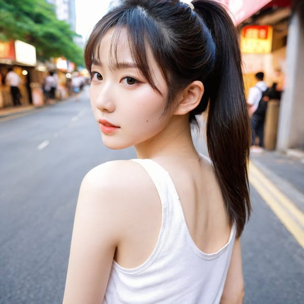 Tags: 21872187, SDXL
{"3": {"inputs": {"seed": 625931823838230, "steps": 64, "cfg": 7.13, "sampler_name": "dpmpp_2m", "scheduler": "karras", "denoise": 1.0, "model": ["27", 0], "positive": ["6", 0], "negative": ["7", 0], "latent_image": ["5", 0]}, "class_type": "KSampler"}, "4": {"inputs": {"ckpt_name": "leosamsHelloworldSDXL_helloworldSDXL32DPO.safetensors"}, "class_type": "CheckpointLoaderSimple"}, "5": {"inputs": {"width": 1024, "height": 1024, "batch_size": 1}, "class_type": "EmptyLatentImage"}, "6": {"inputs": {"text": "26 year old girl, (japanese:1.12), (taiwanese:1.12), (chinese:0.95), (korean:1.08), (detailed face:1.12), (pale skin:1.06), (beautiful eyes:1.08), (idol:1.03), (blush:0.95), (double eyelids:0.95), (seductive pose:0.96), (seductive facial expression:1.13), (sexy lips:0.95), (slim:1.05), (temptress:0.98), (eyelashes:1.11), (perky ass:1.11), (exposed ass:1.08), (looking back:1.08), (sexy ass:1.08), (thigh gap:1.14), (white tanktop:1.08), busy street, (soft lighting:1.09), (RAW:1.08), (textured skin:1.00), (portra:1.04), (detailed skin:1.09), (candid cinema:1.06), (film:1.01), (skin fuzz:1.06), (natural looking skin:1.00)", "clip": ["27", 1]}, "class_type": "CLIPTextEncode"}, "7": {"inputs": {"text": "(open mouth:1.10), (low resolution:1.06), (twisted:1.06), (worst quality:1.08), (distorted:1.05), (bad hands:1.08), (watermark:1.10)", "clip": ["27", 1]}, "class_type": "CLIPTextEncode"}, "8": {"inputs": {"samples": ["3", 0], "vae": ["4", 2]}, "class_type": "VAEDecode"}, "25": {"inputs": {"lora_name": "nudify_xl.safetensors", "strength_model": 0.2, "strength_clip": 0.27, "model": ["4", 0], "clip": ["4", 1]}, "class_type": "LoraLoader"}, "26": {"inputs": {"lora_name": "shirtlift_SDXL_v2.safetensors", "strength_model": 0.18, "strength_clip": 0.04, "model": ["25", 0], "clip": ["25", 1]}, "class_type": "LoraLoader"}, "27": {"inputs": {"lora_name": "PerfectEyesXL.safetensors", "strength_model": 0.07, "strength_clip": 0.18, "model": ["26", 0], "clip": ["26", 1]}, "class_type": "LoraLoader"}, "30": {"inputs": {"model_name": "4x_NMKD-Superscale-SP_178000_G.pth"}, "class_type": "UpscaleModelLoader"}, "31": {"inputs": {"upscale_model": ["30", 0], "image": ["8", 0]}, "class_type": "ImageUpscaleWithModel"}, "32": {"inputs": {"upscale_method": "lanczos", "scale_by": 0.5, "image": ["31", 0]}, "class_type": "ImageScaleBy"}, "33": {"inputs": {"pixels": ["32", 0], "vae": ["4", 2]}, "class_type": "VAEEncode"}, "34": {"inputs": {"seed": 625931823838230, "steps": 64, "cfg": 7.13, "sampler_name": "dpmpp_2m", "scheduler": "karras", "denoise": 0.3, "model": ["27", 0], "positive": ["6", 0], "negative": ["7", 0], "latent_image": ["33", 0]}, "class_type": "KSampler"}, "36": {"inputs": {"samples": ["34", 0], "vae": ["4", 2]}, "class_type": "VAEDecode"}, "39": {"inputs": {"filename_prefix": "comfyapi-1707867289588", "images": ["36", 0]}, "class_type": "SaveImage"}}