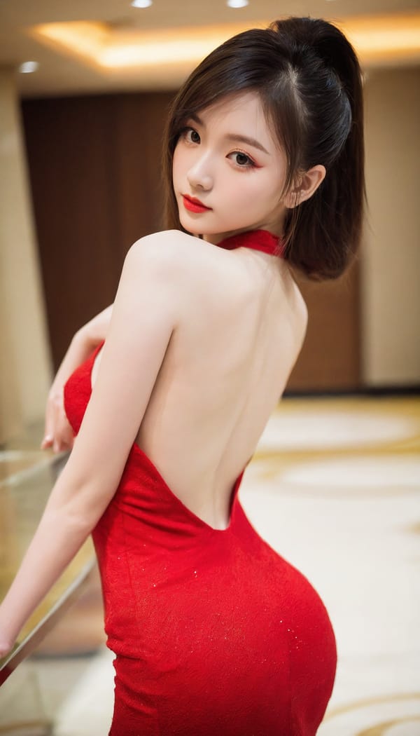 Tags: 21872187, SDXL
{"3": {"inputs": {"seed": 318444246741583, "steps": 32, "cfg": 7.02, "sampler_name": "dpmpp_2m", "scheduler": "karras", "denoise": 1.0, "model": ["27", 0], "positive": ["6", 0], "negative": ["7", 0], "latent_image": ["5", 0]}, "class_type": "KSampler"}, "4": {"inputs": {"ckpt_name": "helloworldxl.safetensors"}, "class_type": "CheckpointLoaderSimple"}, "5": {"inputs": {"width": 768, "height": 1344, "batch_size": 1}, "class_type": "EmptyLatentImage"}, "6": {"inputs": {"text": "18 year old girl, (sexy lips:1.12), (idol:0.95), (pale skin:0.97), (beautiful eyes:0.97), (cute:0.96), (slim:1.11), (blush:1.05), (seductive pose:1.07), (detailed face:1.08), (eyelashes:0.97), (temptress:1.00), (double eyelids:1.14), (perky ass:1.00), (exposed ass:1.01), (looking back:1.10), (sexy ass:1.01), (thigh gap:1.08), (wearing a low-cut red dress:1.10) at a ballroom, (detailed skin:1.08), (textured skin:1.08), (soft lighting:1.08), (RAW:1.00), (film:1.07), (natural looking skin:1.03), (skin fuzz:1.03), (candid cinema:1.01), (portra:1.05)", "clip": ["27", 1]}, "class_type": "CLIPTextEncode"}, "7": {"inputs": {"text": "(low resolution:1.08), (twisted:1.13), (worst quality:1.13), (open mouth:1.14), (watermark:1.12), (bad hands:1.11), (distorted:1.10)", "clip": ["27", 1]}, "class_type": "CLIPTextEncode"}, "8": {"inputs": {"samples": ["3", 0], "vae": ["4", 2]}, "class_type": "VAEDecode"}, "25": {"inputs": {"lora_name": "nudify_xl.safetensors", "strength_model": 0.39, "strength_clip": 0.01, "model": ["4", 0], "clip": ["4", 1]}, "class_type": "LoraLoader"}, "26": {"inputs": {"lora_name": "shirtlift_SDXL_v2.safetensors", "strength_model": 0.06, "strength_clip": 0.12, "model": ["25", 0], "clip": ["25", 1]}, "class_type": "LoraLoader"}, "27": {"inputs": {"lora_name": "PerfectEyesXL.safetensors", "strength_model": 0.03, "strength_clip": 0.02, "model": ["26", 0], "clip": ["26", 1]}, "class_type": "LoraLoader"}, "30": {"inputs": {"model_name": "4x_NMKD-Superscale-SP_178000_G.pth"}, "class_type": "UpscaleModelLoader"}, "31": {"inputs": {"upscale_model": ["30", 0], "image": ["8", 0]}, "class_type": "ImageUpscaleWithModel"}, "32": {"inputs": {"upscale_method": "lanczos", "scale_by": 0.5, "image": ["31", 0]}, "class_type": "ImageScaleBy"}, "33": {"inputs": {"pixels": ["32", 0], "vae": ["4", 2]}, "class_type": "VAEEncode"}, "34": {"inputs": {"seed": 318444246741583, "steps": 32, "cfg": 7.02, "sampler_name": "dpmpp_2m", "scheduler": "karras", "denoise": 0.3, "model": ["27", 0], "positive": ["6", 0], "negative": ["7", 0], "latent_image": ["33", 0]}, "class_type": "KSampler"}, "36": {"inputs": {"samples": ["34", 0], "vae": ["4", 2]}, "class_type": "VAEDecode"}, "39": {"inputs": {"filename_prefix": "comfyapi-1713722314344", "images": ["36", 0]}, "class_type": "SaveImage"}}