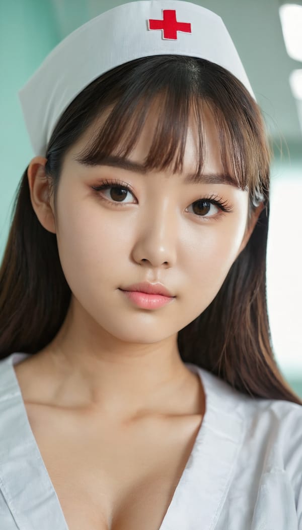 Tags: 21872187, SDXL
{"3": {"inputs": {"seed": 359285407024803, "steps": 32, "cfg": 6.48, "sampler_name": "dpmpp_2m", "scheduler": "karras", "denoise": 1.0, "model": ["27", 0], "positive": ["6", 0], "negative": ["7", 0], "latent_image": ["5", 0]}, "class_type": "KSampler"}, "4": {"inputs": {"ckpt_name": "juggernautxl.safetensors"}, "class_type": "CheckpointLoaderSimple"}, "5": {"inputs": {"width": 768, "height": 1344, "batch_size": 1}, "class_type": "EmptyLatentImage"}, "6": {"inputs": {"text": "23 year old girl, (cute:1.06), (double eyelids:0.96), (seductive facial expression:1.09), (idol:1.03), (detailed face:0.99), (slim:1.14), (temptress:1.07), (beautiful eyes:0.96), (blush:0.96), (sexy lips:1.10), (eyelashes:1.08), (seductive pose:1.10), (on all fours:0.97), (spreading ass cheeks:1.09), (from behind:0.97), (backboob:0.98), (nurse in uniform:1.06) working in a hospital ward, (portra:1.01), (candid cinema:1.09), (soft lighting:1.07), (detailed skin:1.05), (film:1.08), (textured skin:1.00), (RAW:1.01), (natural looking skin:1.08), (skin fuzz:1.01)", "clip": ["27", 1]}, "class_type": "CLIPTextEncode"}, "7": {"inputs": {"text": "(worst quality:1.08), (twisted:1.10), (watermark:1.07), (distorted:1.09), (open mouth:1.12), (bad hands:1.06), (low resolution:1.06)", "clip": ["27", 1]}, "class_type": "CLIPTextEncode"}, "8": {"inputs": {"samples": ["3", 0], "vae": ["4", 2]}, "class_type": "VAEDecode"}, "25": {"inputs": {"lora_name": "nudify_xl.safetensors", "strength_model": 0.27, "strength_clip": 0.05, "model": ["4", 0], "clip": ["4", 1]}, "class_type": "LoraLoader"}, "26": {"inputs": {"lora_name": "shirtlift_SDXL_v2.safetensors", "strength_model": 0.04, "strength_clip": 0.18, "model": ["25", 0], "clip": ["25", 1]}, "class_type": "LoraLoader"}, "27": {"inputs": {"lora_name": "PerfectEyesXL.safetensors", "strength_model": 0.17, "strength_clip": 0.02, "model": ["26", 0], "clip": ["26", 1]}, "class_type": "LoraLoader"}, "30": {"inputs": {"model_name": "4x_NMKD-Superscale-SP_178000_G.pth"}, "class_type": "UpscaleModelLoader"}, "31": {"inputs": {"upscale_model": ["30", 0], "image": ["8", 0]}, "class_type": "ImageUpscaleWithModel"}, "32": {"inputs": {"upscale_method": "lanczos", "scale_by": 0.5, "image": ["31", 0]}, "class_type": "ImageScaleBy"}, "33": {"inputs": {"pixels": ["32", 0], "vae": ["4", 2]}, "class_type": "VAEEncode"}, "34": {"inputs": {"seed": 359285407024803, "steps": 32, "cfg": 6.48, "sampler_name": "dpmpp_2m", "scheduler": "karras", "denoise": 0.3, "model": ["27", 0], "positive": ["6", 0], "negative": ["7", 0], "latent_image": ["33", 0]}, "class_type": "KSampler"}, "36": {"inputs": {"samples": ["34", 0], "vae": ["4", 2]}, "class_type": "VAEDecode"}, "39": {"inputs": {"filename_prefix": "comfyapi-1717475074544", "images": ["36", 0]}, "class_type": "SaveImage"}}