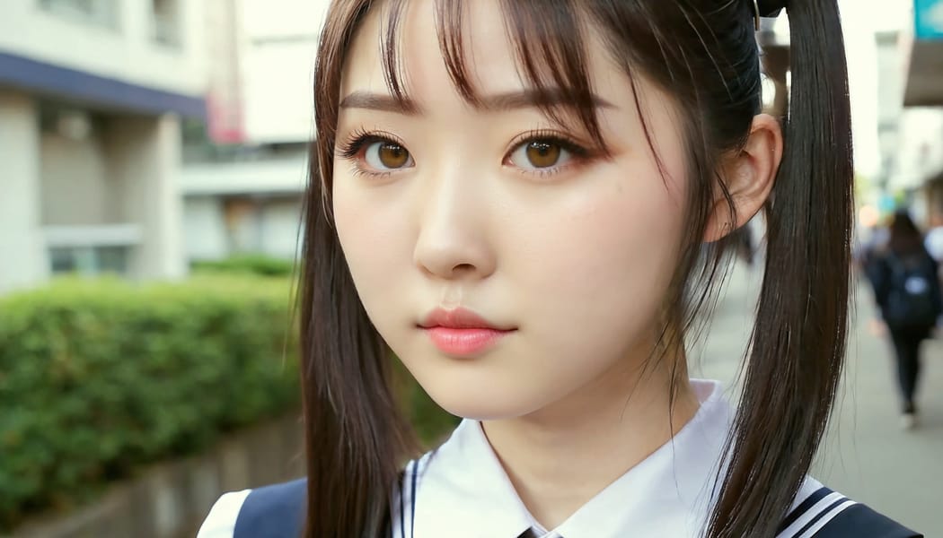 Tags: 21872187, SDXL
{"3": {"inputs": {"seed": 583585642295970, "steps": 64, "cfg": 7.87, "sampler_name": "dpmpp_2m", "scheduler": "karras", "denoise": 1.0, "model": ["27", 0], "positive": ["6", 0], "negative": ["7", 0], "latent_image": ["5", 0]}, "class_type": "KSampler"}, "4": {"inputs": {"ckpt_name": "juggernautxl.safetensors"}, "class_type": "CheckpointLoaderSimple"}, "5": {"inputs": {"width": 1344, "height": 768, "batch_size": 1}, "class_type": "EmptyLatentImage"}, "6": {"inputs": {"text": "25 year old girl, (japanese:1.00), (cute:1.06), (detailed face:1.11), (seductive facial expression:1.03), (double eyelids:1.06), (pale skin:1.10), (beautiful eyes:1.11), (idol:1.02), (temptress:1.04), (slim:1.06), (seductive pose:1.02), (sexy lips:1.12), (blush:0.98), (perky ass:1.07), (exposed ass:1.13), (looking back:0.99), (sexy ass:1.14), (thigh gap:1.06), (school uniform:1.13), choker, busy street, (film:1.00), (natural looking skin:1.06), (detailed skin:1.01), (textured skin:1.08), (portra:1.09), (soft lighting:1.01), (candid cinema:1.04), (RAW:1.03), (skin fuzz:1.06)", "clip": ["27", 1]}, "class_type": "CLIPTextEncode"}, "7": {"inputs": {"text": "(bad hands:1.06), (twisted:1.10), (low resolution:1.05), (watermark:1.08), (open mouth:1.08), (distorted:1.10), (worst quality:1.08)", "clip": ["27", 1]}, "class_type": "CLIPTextEncode"}, "8": {"inputs": {"samples": ["3", 0], "vae": ["4", 2]}, "class_type": "VAEDecode"}, "25": {"inputs": {"lora_name": "nudify_xl.safetensors", "strength_model": 0.38, "strength_clip": 0.17, "model": ["4", 0], "clip": ["4", 1]}, "class_type": "LoraLoader"}, "26": {"inputs": {"lora_name": "shirtlift_SDXL_v2.safetensors", "strength_model": 0.08, "strength_clip": 0.01, "model": ["25", 0], "clip": ["25", 1]}, "class_type": "LoraLoader"}, "27": {"inputs": {"lora_name": "PerfectEyesXL.safetensors", "strength_model": 0.18, "strength_clip": 0.08, "model": ["26", 0], "clip": ["26", 1]}, "class_type": "LoraLoader"}, "30": {"inputs": {"model_name": "4x_NMKD-Superscale-SP_178000_G.pth"}, "class_type": "UpscaleModelLoader"}, "31": {"inputs": {"upscale_model": ["30", 0], "image": ["8", 0]}, "class_type": "ImageUpscaleWithModel"}, "32": {"inputs": {"upscale_method": "lanczos", "scale_by": 0.5, "image": ["31", 0]}, "class_type": "ImageScaleBy"}, "33": {"inputs": {"pixels": ["32", 0], "vae": ["4", 2]}, "class_type": "VAEEncode"}, "34": {"inputs": {"seed": 583585642295970, "steps": 64, "cfg": 7.87, "sampler_name": "dpmpp_2m", "scheduler": "karras", "denoise": 0.3, "model": ["27", 0], "positive": ["6", 0], "negative": ["7", 0], "latent_image": ["33", 0]}, "class_type": "KSampler"}, "36": {"inputs": {"samples": ["34", 0], "vae": ["4", 2]}, "class_type": "VAEDecode"}, "39": {"inputs": {"filename_prefix": "comfyapi-1713816987810", "images": ["36", 0]}, "class_type": "SaveImage"}}