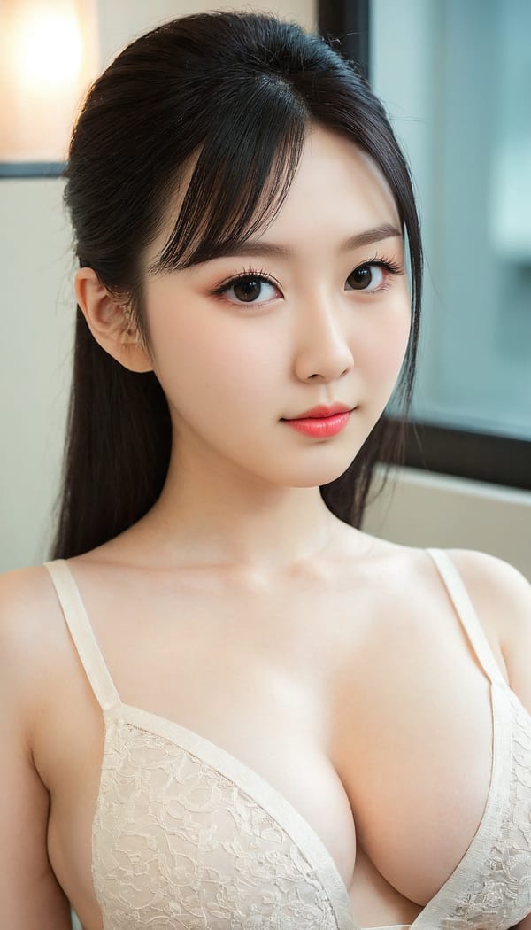 Tags: 21872187, SDXL
{"3": {"inputs": {"seed": 423653612022450, "steps": 64, "cfg": 6.77, "sampler_name": "dpmpp_2m", "scheduler": "karras", "denoise": 1.0, "model": ["27", 0], "positive": ["6", 0], "negative": ["7", 0], "latent_image": ["5", 0]}, "class_type": "KSampler"}, "4": {"inputs": {"ckpt_name": "juggernautXL_v8Rundiffusion.safetensors"}, "class_type": "CheckpointLoaderSimple"}, "5": {"inputs": {"width": 768, "height": 1344, "batch_size": 1}, "class_type": "EmptyLatentImage"}, "6": {"inputs": {"text": "23 year old girl, (japanese:0.99), (chinese:1.09), (pale skin:1.14), (beautiful eyes:1.09), (eyelashes:1.14), (idol:1.02), (cute:1.02), (slim:0.97), (sexy lips:1.11), (seductive pose:1.00), (detailed face:1.02), (double eyelids:1.04), (temptress:0.97), (seductive facial expression:1.00), (in a seductive pose:1.02), (large perky breasts:1.11), (cleavage:1.13), (thigh gap:1.10), (an office lady:1.09), (portra:1.01), (textured skin:1.02), (soft lighting:1.09), (skin fuzz:1.00), (candid cinema:1.09), (film:1.08), (natural looking skin:1.07), (detailed skin:1.08), (RAW:1.04)", "clip": ["27", 1]}, "class_type": "CLIPTextEncode"}, "7": {"inputs": {"text": "(low resolution:1.09), (watermark:1.10), (distorted:1.11), (bad hands:1.09), (open mouth:1.06), (worst quality:1.11), (twisted:1.12)", "clip": ["27", 1]}, "class_type": "CLIPTextEncode"}, "8": {"inputs": {"samples": ["3", 0], "vae": ["4", 2]}, "class_type": "VAEDecode"}, "25": {"inputs": {"lora_name": "nudify_xl.safetensors", "strength_model": 0.04, "strength_clip": 0.08, "model": ["4", 0], "clip": ["4", 1]}, "class_type": "LoraLoader"}, "26": {"inputs": {"lora_name": "shirtlift_SDXL_v2.safetensors", "strength_model": 0.11, "strength_clip": 0.1, "model": ["25", 0], "clip": ["25", 1]}, "class_type": "LoraLoader"}, "27": {"inputs": {"lora_name": "PerfectEyesXL.safetensors", "strength_model": 0.19, "strength_clip": 0.04, "model": ["26", 0], "clip": ["26", 1]}, "class_type": "LoraLoader"}, "30": {"inputs": {"model_name": "4x_NMKD-Superscale-SP_178000_G.pth"}, "class_type": "UpscaleModelLoader"}, "31": {"inputs": {"upscale_model": ["30", 0], "image": ["8", 0]}, "class_type": "ImageUpscaleWithModel"}, "32": {"inputs": {"upscale_method": "lanczos", "scale_by": 0.5, "image": ["31", 0]}, "class_type": "ImageScaleBy"}, "33": {"inputs": {"pixels": ["32", 0], "vae": ["4", 2]}, "class_type": "VAEEncode"}, "34": {"inputs": {"seed": 423653612022450, "steps": 64, "cfg": 6.77, "sampler_name": "dpmpp_2m", "scheduler": "karras", "denoise": 0.3, "model": ["27", 0], "positive": ["6", 0], "negative": ["7", 0], "latent_image": ["33", 0]}, "class_type": "KSampler"}, "36": {"inputs": {"samples": ["34", 0], "vae": ["4", 2]}, "class_type": "VAEDecode"}, "39": {"inputs": {"filename_prefix": "comfyapi-1707279312170", "images": ["36", 0]}, "class_type": "SaveImage"}}