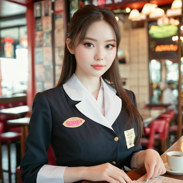 Tags: 21872187, SDXL
{"3": {"inputs": {"seed": 550897398553851, "steps": 32, "cfg": 5.27, "sampler_name": "dpmpp_2m", "scheduler": "karras", "denoise": 1.0, "model": ["27", 0], "positive": ["6", 0], "negative": ["7", 0], "latent_image": ["5", 0]}, "class_type": "KSampler"}, "4": {"inputs": {"ckpt_name": "juggernautxl.safetensors"}, "class_type": "CheckpointLoaderSimple"}, "5": {"inputs": {"width": 1024, "height": 1024, "batch_size": 1}, "class_type": "EmptyLatentImage"}, "6": {"inputs": {"text": "23 year old girl, (slim:1.14), (cute:1.00), (seductive pose:0.97), (sexy lips:1.08), (eyelashes:1.07), (beautiful eyes:0.98), (blush:1.08), (double eyelids:1.12), (seductive facial expression:0.99), (idol:1.12), (pale skin:1.10), (detailed face:0.97), (in a seductive pose:1.11), (large perky breasts:1.11), (cleavage:1.01), (thigh gap:1.13), (a waitress in uniform:1.10) working at a restaurant, (candid cinema:1.03), (textured skin:1.00), (detailed skin:1.04), (film:1.00), (portra:1.02), (natural looking skin:1.01), (RAW:1.04), (soft lighting:1.09), (skin fuzz:1.06)", "clip": ["27", 1]}, "class_type": "CLIPTextEncode"}, "7": {"inputs": {"text": "(open mouth:1.13), (bad hands:1.07), (watermark:1.14), (low resolution:1.09), (worst quality:1.09), (twisted:1.10), (distorted:1.12)", "clip": ["27", 1]}, "class_type": "CLIPTextEncode"}, "8": {"inputs": {"samples": ["3", 0], "vae": ["4", 2]}, "class_type": "VAEDecode"}, "25": {"inputs": {"lora_name": "nudify_xl.safetensors", "strength_model": 0.06, "strength_clip": 0.1, "model": ["4", 0], "clip": ["4", 1]}, "class_type": "LoraLoader"}, "26": {"inputs": {"lora_name": "shirtlift_SDXL_v2.safetensors", "strength_model": 0.13, "strength_clip": 0.1, "model": ["25", 0], "clip": ["25", 1]}, "class_type": "LoraLoader"}, "27": {"inputs": {"lora_name": "PerfectEyesXL.safetensors", "strength_model": 0.09, "strength_clip": 0.08, "model": ["26", 0], "clip": ["26", 1]}, "class_type": "LoraLoader"}, "30": {"inputs": {"model_name": "4x_NMKD-Superscale-SP_178000_G.pth"}, "class_type": "UpscaleModelLoader"}, "31": {"inputs": {"upscale_model": ["30", 0], "image": ["8", 0]}, "class_type": "ImageUpscaleWithModel"}, "32": {"inputs": {"upscale_method": "lanczos", "scale_by": 0.5, "image": ["31", 0]}, "class_type": "ImageScaleBy"}, "33": {"inputs": {"pixels": ["32", 0], "vae": ["4", 2]}, "class_type": "VAEEncode"}, "34": {"inputs": {"seed": 550897398553851, "steps": 32, "cfg": 5.27, "sampler_name": "dpmpp_2m", "scheduler": "karras", "denoise": 0.3, "model": ["27", 0], "positive": ["6", 0], "negative": ["7", 0], "latent_image": ["33", 0]}, "class_type": "KSampler"}, "36": {"inputs": {"samples": ["34", 0], "vae": ["4", 2]}, "class_type": "VAEDecode"}, "39": {"inputs": {"filename_prefix": "comfyapi-1716730178812", "images": ["36", 0]}, "class_type": "SaveImage"}}