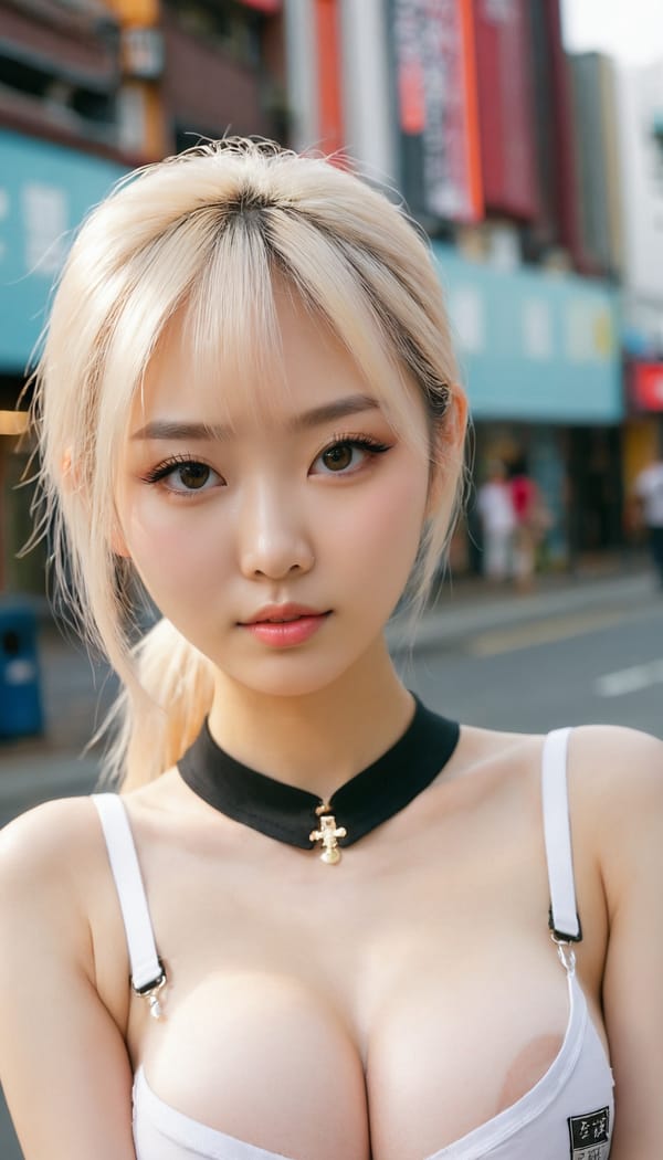 Tags: 21872187, SDXL
{"3": {"inputs": {"seed": 798068502566727, "steps": 64, "cfg": 7.14, "sampler_name": "dpmpp_2m", "scheduler": "karras", "denoise": 1.0, "model": ["27", 0], "positive": ["6", 0], "negative": ["7", 0], "latent_image": ["5", 0]}, "class_type": "KSampler"}, "4": {"inputs": {"ckpt_name": "juggernautxl.safetensors"}, "class_type": "CheckpointLoaderSimple"}, "5": {"inputs": {"width": 768, "height": 1344, "batch_size": 1}, "class_type": "EmptyLatentImage"}, "6": {"inputs": {"text": "23 year old girl, (taiwanese:1.04), (russian:1.05), (seductive pose:1.12), (slim:1.00), (double eyelids:1.09), (cute:1.00), (beautiful eyes:1.02), (eyelashes:1.09), (blush:0.95), (detailed face:1.01), (pale skin:1.03), (idol:1.04), (temptress:1.03), (seductive facial expression:1.05), (sexy lips:0.97), (in a seductive pose:0.97), (large perky breasts:1.04), (cleavage:1.12), (thigh gap:1.05), (school uniform:1.00), choker, busy street, (soft lighting:1.01), (RAW:1.05), (textured skin:1.04), (skin fuzz:1.03), (detailed skin:1.06), (film:1.02), (portra:1.08), (natural looking skin:1.01), (candid cinema:1.01)", "clip": ["27", 1]}, "class_type": "CLIPTextEncode"}, "7": {"inputs": {"text": "(low resolution:1.09), (distorted:1.10), (worst quality:1.08), (watermark:1.05), (twisted:1.09), (bad hands:1.07), (open mouth:1.06)", "clip": ["27", 1]}, "class_type": "CLIPTextEncode"}, "8": {"inputs": {"samples": ["3", 0], "vae": ["4", 2]}, "class_type": "VAEDecode"}, "25": {"inputs": {"lora_name": "nudify_xl.safetensors", "strength_model": 0.2, "strength_clip": 0.38, "model": ["4", 0], "clip": ["4", 1]}, "class_type": "LoraLoader"}, "26": {"inputs": {"lora_name": "shirtlift_SDXL_v2.safetensors", "strength_model": 0.01, "strength_clip": 0.11, "model": ["25", 0], "clip": ["25", 1]}, "class_type": "LoraLoader"}, "27": {"inputs": {"lora_name": "PerfectEyesXL.safetensors", "strength_model": 0.08, "strength_clip": 0.16, "model": ["26", 0], "clip": ["26", 1]}, "class_type": "LoraLoader"}, "30": {"inputs": {"model_name": "4x_NMKD-Superscale-SP_178000_G.pth"}, "class_type": "UpscaleModelLoader"}, "31": {"inputs": {"upscale_model": ["30", 0], "image": ["8", 0]}, "class_type": "ImageUpscaleWithModel"}, "32": {"inputs": {"upscale_method": "lanczos", "scale_by": 0.5, "image": ["31", 0]}, "class_type": "ImageScaleBy"}, "33": {"inputs": {"pixels": ["32", 0], "vae": ["4", 2]}, "class_type": "VAEEncode"}, "34": {"inputs": {"seed": 798068502566727, "steps": 64, "cfg": 7.14, "sampler_name": "dpmpp_2m", "scheduler": "karras", "denoise": 0.3, "model": ["27", 0], "positive": ["6", 0], "negative": ["7", 0], "latent_image": ["33", 0]}, "class_type": "KSampler"}, "36": {"inputs": {"samples": ["34", 0], "vae": ["4", 2]}, "class_type": "VAEDecode"}, "39": {"inputs": {"filename_prefix": "comfyapi-1734344149910", "images": ["36", 0]}, "class_type": "SaveImage"}}