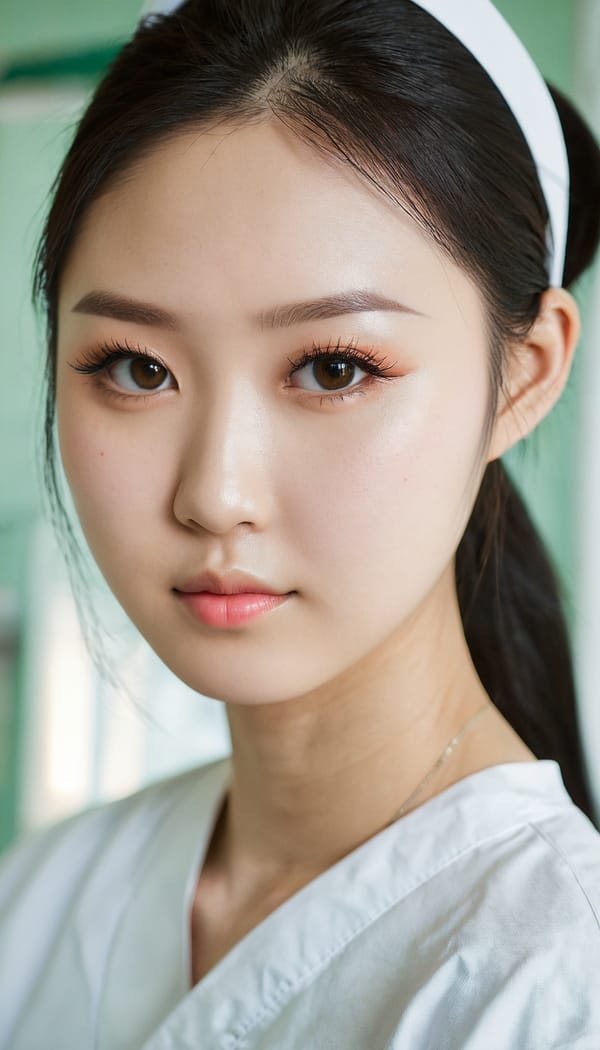 Tags: 21872187, SDXL
{"3": {"inputs": {"seed": 451523909829084, "steps": 32, "cfg": 7.93, "sampler_name": "dpmpp_2m", "scheduler": "karras", "denoise": 1.0, "model": ["27", 0], "positive": ["6", 0], "negative": ["7", 0], "latent_image": ["5", 0]}, "class_type": "KSampler"}, "4": {"inputs": {"ckpt_name": "juggernautxl.safetensors"}, "class_type": "CheckpointLoaderSimple"}, "5": {"inputs": {"width": 768, "height": 1344, "batch_size": 1}, "class_type": "EmptyLatentImage"}, "6": {"inputs": {"text": "19 year old girl, (taiwanese:0.96), (cute:0.98), (eyelashes:1.05), (beautiful eyes:1.02), (slim:0.99), (blush:0.98), (pale skin:1.00), (detailed face:1.00), (temptress:1.06), (seductive facial expression:1.11), (sexy lips:1.07), (idol:0.97), (perky ass:1.04), (exposed ass:1.07), (looking back:0.95), (sexy ass:1.13), (thigh gap:1.09), (nurse in uniform:0.97) working in a hospital ward, (film:1.05), (skin fuzz:1.04), (textured skin:1.00), (portra:1.05), (RAW:1.02), (detailed skin:1.02), (natural looking skin:1.03), (candid cinema:1.04), (soft lighting:1.03)", "clip": ["27", 1]}, "class_type": "CLIPTextEncode"}, "7": {"inputs": {"text": "(worst quality:1.10), (watermark:1.14), (distorted:1.07), (low resolution:1.09), (open mouth:1.07), (twisted:1.06), (bad hands:1.10)", "clip": ["27", 1]}, "class_type": "CLIPTextEncode"}, "8": {"inputs": {"samples": ["3", 0], "vae": ["4", 2]}, "class_type": "VAEDecode"}, "25": {"inputs": {"lora_name": "nudify_xl.safetensors", "strength_model": 0.05, "strength_clip": 0.39, "model": ["4", 0], "clip": ["4", 1]}, "class_type": "LoraLoader"}, "26": {"inputs": {"lora_name": "shirtlift_SDXL_v2.safetensors", "strength_model": 0.15, "strength_clip": 0.07, "model": ["25", 0], "clip": ["25", 1]}, "class_type": "LoraLoader"}, "27": {"inputs": {"lora_name": "PerfectEyesXL.safetensors", "strength_model": 0.14, "strength_clip": 0.01, "model": ["26", 0], "clip": ["26", 1]}, "class_type": "LoraLoader"}, "30": {"inputs": {"model_name": "4x_NMKD-Superscale-SP_178000_G.pth"}, "class_type": "UpscaleModelLoader"}, "31": {"inputs": {"upscale_model": ["30", 0], "image": ["8", 0]}, "class_type": "ImageUpscaleWithModel"}, "32": {"inputs": {"upscale_method": "lanczos", "scale_by": 0.5, "image": ["31", 0]}, "class_type": "ImageScaleBy"}, "33": {"inputs": {"pixels": ["32", 0], "vae": ["4", 2]}, "class_type": "VAEEncode"}, "34": {"inputs": {"seed": 451523909829084, "steps": 32, "cfg": 7.93, "sampler_name": "dpmpp_2m", "scheduler": "karras", "denoise": 0.3, "model": ["27", 0], "positive": ["6", 0], "negative": ["7", 0], "latent_image": ["33", 0]}, "class_type": "KSampler"}, "36": {"inputs": {"samples": ["34", 0], "vae": ["4", 2]}, "class_type": "VAEDecode"}, "39": {"inputs": {"filename_prefix": "comfyapi-1715829822645", "images": ["36", 0]}, "class_type": "SaveImage"}}