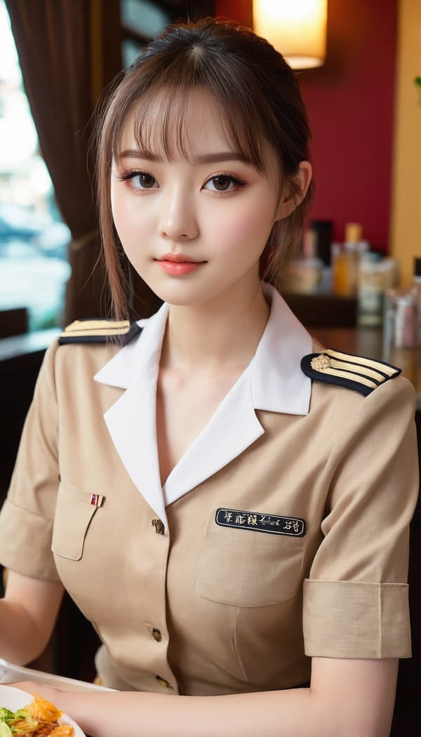 Tags: 21872187, SDXL
{"3": {"inputs": {"seed": 160061064958362, "steps": 32, "cfg": 6.08, "sampler_name": "dpmpp_2m", "scheduler": "karras", "denoise": 1.0, "model": ["27", 0], "positive": ["6", 0], "negative": ["7", 0], "latent_image": ["5", 0]}, "class_type": "KSampler"}, "4": {"inputs": {"ckpt_name": "juggernautxl.safetensors"}, "class_type": "CheckpointLoaderSimple"}, "5": {"inputs": {"width": 768, "height": 1344, "batch_size": 1}, "class_type": "EmptyLatentImage"}, "6": {"inputs": {"text": "24 year old girl, (temptress:1.10), (eyelashes:1.10), (slim:1.02), (seductive facial expression:1.13), (detailed face:1.07), (beautiful eyes:0.96), (cute:1.00), (idol:1.08), (sexy lips:1.09), (double eyelids:0.99), (blush:1.12), (seductive pose:1.01), (pale skin:1.13), (in a seductive pose:1.02), (large perky breasts:1.01), (cleavage:0.98), (thigh gap:1.05), (a waitress in uniform:1.10) working at a restaurant, (portra:1.07), (candid cinema:1.05), (RAW:1.04), (film:1.08), (skin fuzz:1.03), (textured skin:1.02), (detailed skin:1.07), (natural looking skin:1.04), (soft lighting:1.03)", "clip": ["27", 1]}, "class_type": "CLIPTextEncode"}, "7": {"inputs": {"text": "(twisted:1.09), (low resolution:1.05), (bad hands:1.07), (open mouth:1.14), (distorted:1.11), (worst quality:1.08), (watermark:1.05)", "clip": ["27", 1]}, "class_type": "CLIPTextEncode"}, "8": {"inputs": {"samples": ["3", 0], "vae": ["4", 2]}, "class_type": "VAEDecode"}, "25": {"inputs": {"lora_name": "nudify_xl.safetensors", "strength_model": 0.12, "strength_clip": 0.16, "model": ["4", 0], "clip": ["4", 1]}, "class_type": "LoraLoader"}, "26": {"inputs": {"lora_name": "shirtlift_SDXL_v2.safetensors", "strength_model": 0.03, "strength_clip": 0.0, "model": ["25", 0], "clip": ["25", 1]}, "class_type": "LoraLoader"}, "27": {"inputs": {"lora_name": "PerfectEyesXL.safetensors", "strength_model": 0.15, "strength_clip": 0.14, "model": ["26", 0], "clip": ["26", 1]}, "class_type": "LoraLoader"}, "30": {"inputs": {"model_name": "4x_NMKD-Superscale-SP_178000_G.pth"}, "class_type": "UpscaleModelLoader"}, "31": {"inputs": {"upscale_model": ["30", 0], "image": ["8", 0]}, "class_type": "ImageUpscaleWithModel"}, "32": {"inputs": {"upscale_method": "lanczos", "scale_by": 0.5, "image": ["31", 0]}, "class_type": "ImageScaleBy"}, "33": {"inputs": {"pixels": ["32", 0], "vae": ["4", 2]}, "class_type": "VAEEncode"}, "34": {"inputs": {"seed": 160061064958362, "steps": 32, "cfg": 6.08, "sampler_name": "dpmpp_2m", "scheduler": "karras", "denoise": 0.3, "model": ["27", 0], "positive": ["6", 0], "negative": ["7", 0], "latent_image": ["33", 0]}, "class_type": "KSampler"}, "36": {"inputs": {"samples": ["34", 0], "vae": ["4", 2]}, "class_type": "VAEDecode"}, "39": {"inputs": {"filename_prefix": "comfyapi-1724098260912", "images": ["36", 0]}, "class_type": "SaveImage"}}