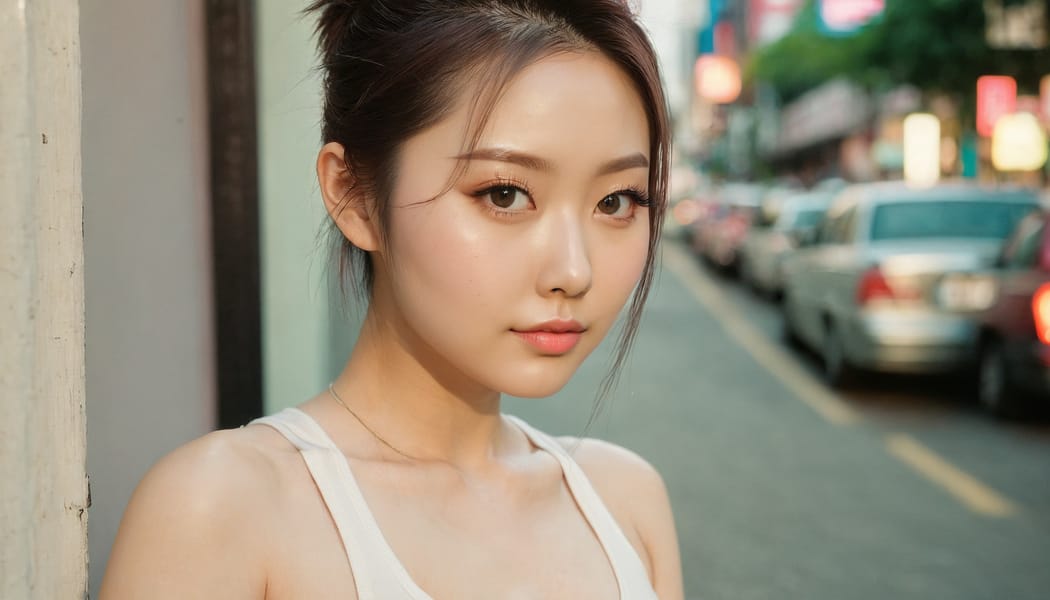 Tags: 21872187, SDXL
{"3": {"inputs": {"seed": 684925495198046, "steps": 32, "cfg": 7.8, "sampler_name": "dpmpp_2m", "scheduler": "karras", "denoise": 1.0, "model": ["27", 0], "positive": ["6", 0], "negative": ["7", 0], "latent_image": ["5", 0]}, "class_type": "KSampler"}, "4": {"inputs": {"ckpt_name": "juggernautxl.safetensors"}, "class_type": "CheckpointLoaderSimple"}, "5": {"inputs": {"width": 1344, "height": 768, "batch_size": 1}, "class_type": "EmptyLatentImage"}, "6": {"inputs": {"text": "28 year old girl, (taiwanese:1.11), (russian:0.99), (seductive pose:1.00), (temptress:1.11), (eyelashes:1.07), (cute:1.13), (double eyelids:1.11), (beautiful eyes:0.97), (blush:1.04), (slim:0.96), (idol:1.14), (sexy lips:0.99), (pale skin:1.00), (seductive facial expression:1.04), (detailed face:1.13), (perky ass:1.02), (exposed ass:0.99), (looking back:1.12), (sexy ass:0.96), (thigh gap:1.00), (white tanktop:1.14), busy street, (natural looking skin:1.01), (skin fuzz:1.05), (soft lighting:1.00), (RAW:1.08), (detailed skin:1.03), (textured skin:1.09), (film:1.02), (portra:1.07), (candid cinema:1.05)", "clip": ["27", 1]}, "class_type": "CLIPTextEncode"}, "7": {"inputs": {"text": "(open mouth:1.12), (bad hands:1.07), (low resolution:1.14), (worst quality:1.08), (distorted:1.13), (twisted:1.13), (watermark:1.12)", "clip": ["27", 1]}, "class_type": "CLIPTextEncode"}, "8": {"inputs": {"samples": ["3", 0], "vae": ["4", 2]}, "class_type": "VAEDecode"}, "25": {"inputs": {"lora_name": "nudify_xl.safetensors", "strength_model": 0.23, "strength_clip": 0.37, "model": ["4", 0], "clip": ["4", 1]}, "class_type": "LoraLoader"}, "26": {"inputs": {"lora_name": "shirtlift_SDXL_v2.safetensors", "strength_model": 0.02, "strength_clip": 0.05, "model": ["25", 0], "clip": ["25", 1]}, "class_type": "LoraLoader"}, "27": {"inputs": {"lora_name": "PerfectEyesXL.safetensors", "strength_model": 0.03, "strength_clip": 0.15, "model": ["26", 0], "clip": ["26", 1]}, "class_type": "LoraLoader"}, "30": {"inputs": {"model_name": "4x_NMKD-Superscale-SP_178000_G.pth"}, "class_type": "UpscaleModelLoader"}, "31": {"inputs": {"upscale_model": ["30", 0], "image": ["8", 0]}, "class_type": "ImageUpscaleWithModel"}, "32": {"inputs": {"upscale_method": "lanczos", "scale_by": 0.5, "image": ["31", 0]}, "class_type": "ImageScaleBy"}, "33": {"inputs": {"pixels": ["32", 0], "vae": ["4", 2]}, "class_type": "VAEEncode"}, "34": {"inputs": {"seed": 684925495198046, "steps": 32, "cfg": 7.8, "sampler_name": "dpmpp_2m", "scheduler": "karras", "denoise": 0.3, "model": ["27", 0], "positive": ["6", 0], "negative": ["7", 0], "latent_image": ["33", 0]}, "class_type": "KSampler"}, "36": {"inputs": {"samples": ["34", 0], "vae": ["4", 2]}, "class_type": "VAEDecode"}, "39": {"inputs": {"filename_prefix": "comfyapi-1713849000253", "images": ["36", 0]}, "class_type": "SaveImage"}}