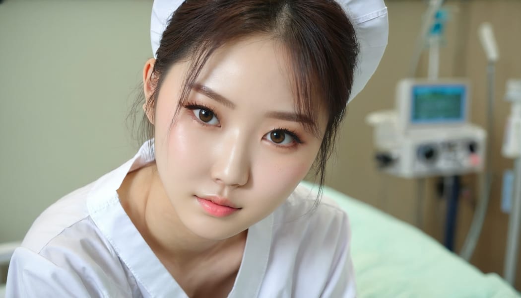 Tags: 21872187, SDXL
{"3": {"inputs": {"seed": 832066296211315, "steps": 64, "cfg": 6.44, "sampler_name": "dpmpp_2m", "scheduler": "karras", "denoise": 1.0, "model": ["27", 0], "positive": ["6", 0], "negative": ["7", 0], "latent_image": ["5", 0]}, "class_type": "KSampler"}, "4": {"inputs": {"ckpt_name": "juggernautxl.safetensors"}, "class_type": "CheckpointLoaderSimple"}, "5": {"inputs": {"width": 1344, "height": 768, "batch_size": 1}, "class_type": "EmptyLatentImage"}, "6": {"inputs": {"text": "20 year old girl, (korean:0.96), (idol:1.08), (seductive facial expression:1.00), (beautiful eyes:1.13), (slim:0.98), (sexy lips:1.13), (temptress:0.99), (cute:1.12), (blush:0.96), (seductive pose:0.98), (detailed face:1.13), (double eyelids:1.02), (eyelashes:1.12), (pale skin:0.95), (perky ass:0.99), (exposed ass:0.99), (looking back:0.98), (sexy ass:1.11), (thigh gap:1.01), (nurse in uniform:1.02) working in a hospital ward, (film:1.04), (soft lighting:1.00), (natural looking skin:1.04), (RAW:1.00), (skin fuzz:1.07), (candid cinema:1.05), (detailed skin:1.02), (textured skin:1.01)", "clip": ["27", 1]}, "class_type": "CLIPTextEncode"}, "7": {"inputs": {"text": "(open mouth:1.12), (low resolution:1.14), (watermark:1.13), (bad hands:1.10), (worst quality:1.12), (twisted:1.12), (distorted:1.13)", "clip": ["27", 1]}, "class_type": "CLIPTextEncode"}, "8": {"inputs": {"samples": ["3", 0], "vae": ["4", 2]}, "class_type": "VAEDecode"}, "25": {"inputs": {"lora_name": "nudify_xl.safetensors", "strength_model": 0.31, "strength_clip": 0.18, "model": ["4", 0], "clip": ["4", 1]}, "class_type": "LoraLoader"}, "26": {"inputs": {"lora_name": "shirtlift_SDXL_v2.safetensors", "strength_model": 0.17, "strength_clip": 0.03, "model": ["25", 0], "clip": ["25", 1]}, "class_type": "LoraLoader"}, "27": {"inputs": {"lora_name": "PerfectEyesXL.safetensors", "strength_model": 0.16, "strength_clip": 0.0, "model": ["26", 0], "clip": ["26", 1]}, "class_type": "LoraLoader"}, "30": {"inputs": {"model_name": "4x_NMKD-Superscale-SP_178000_G.pth"}, "class_type": "UpscaleModelLoader"}, "31": {"inputs": {"upscale_model": ["30", 0], "image": ["8", 0]}, "class_type": "ImageUpscaleWithModel"}, "32": {"inputs": {"upscale_method": "lanczos", "scale_by": 0.5, "image": ["31", 0]}, "class_type": "ImageScaleBy"}, "33": {"inputs": {"pixels": ["32", 0], "vae": ["4", 2]}, "class_type": "VAEEncode"}, "34": {"inputs": {"seed": 832066296211315, "steps": 64, "cfg": 6.44, "sampler_name": "dpmpp_2m", "scheduler": "karras", "denoise": 0.3, "model": ["27", 0], "positive": ["6", 0], "negative": ["7", 0], "latent_image": ["33", 0]}, "class_type": "KSampler"}, "36": {"inputs": {"samples": ["34", 0], "vae": ["4", 2]}, "class_type": "VAEDecode"}, "39": {"inputs": {"filename_prefix": "comfyapi-1714216547987", "images": ["36", 0]}, "class_type": "SaveImage"}}