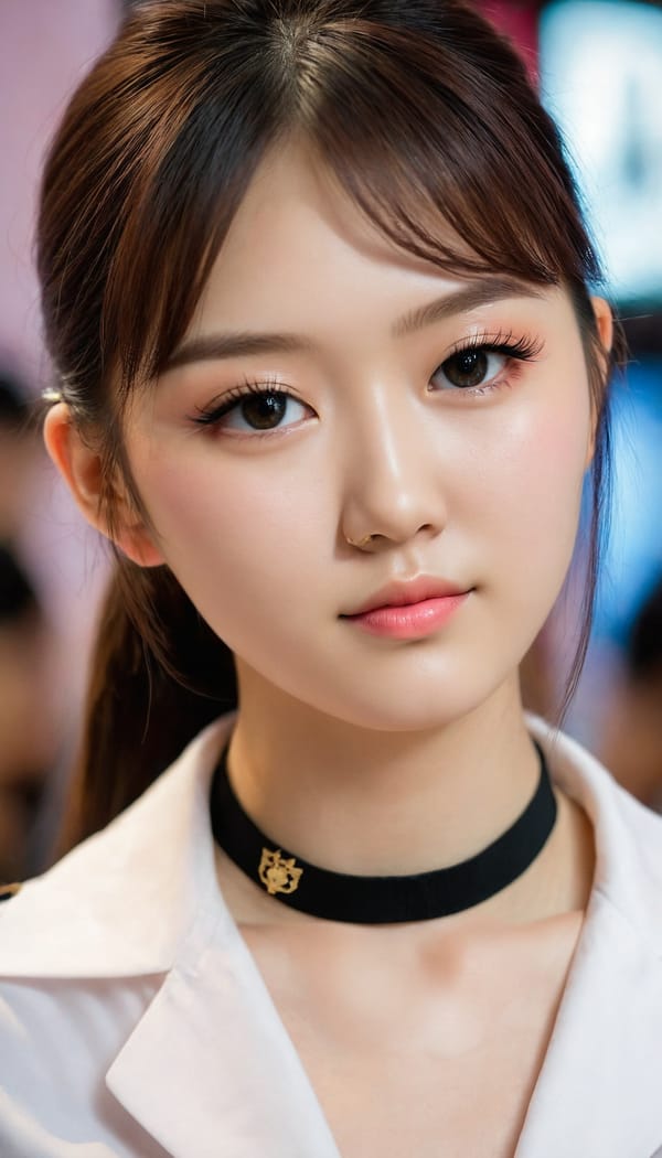 Tags: 21872187, SDXL
{"3": {"inputs": {"seed": 216435916198295, "steps": 32, "cfg": 7.32, "sampler_name": "dpmpp_2m", "scheduler": "karras", "denoise": 1.0, "model": ["27", 0], "positive": ["6", 0], "negative": ["7", 0], "latent_image": ["5", 0]}, "class_type": "KSampler"}, "4": {"inputs": {"ckpt_name": "juggernautXL_v8Rundiffusion.safetensors"}, "class_type": "CheckpointLoaderSimple"}, "5": {"inputs": {"width": 768, "height": 1344, "batch_size": 1}, "class_type": "EmptyLatentImage"}, "6": {"inputs": {"text": "21 year old girl, (taiwanese:1.07), (russian:0.98), (eyelashes:1.07), (sexy lips:1.00), (double eyelids:1.03), (seductive pose:1.12), (idol:0.97), (temptress:1.06), (detailed face:1.01), (blush:1.02), (pale skin:1.02), (cute:0.95), (beautiful eyes:1.01), (seductive facial expression:1.07), (slim:1.08), (in a seductive pose:0.95), (large perky breasts:0.96), (cleavage:0.99), (thigh gap:0.96), (school uniform:1.04), choker, busy street, (soft lighting:1.06), (natural looking skin:1.01), (RAW:1.07), (portra:1.00), (film:1.03), (skin fuzz:1.05), (candid cinema:1.05), (detailed skin:1.01)", "clip": ["27", 1]}, "class_type": "CLIPTextEncode"}, "7": {"inputs": {"text": "(twisted:1.08), (bad hands:1.07), (worst quality:1.14), (distorted:1.09), (open mouth:1.09), (low resolution:1.09), (watermark:1.06)", "clip": ["27", 1]}, "class_type": "CLIPTextEncode"}, "8": {"inputs": {"samples": ["3", 0], "vae": ["4", 2]}, "class_type": "VAEDecode"}, "25": {"inputs": {"lora_name": "nudify_xl.safetensors", "strength_model": 0.05, "strength_clip": 0.19, "model": ["4", 0], "clip": ["4", 1]}, "class_type": "LoraLoader"}, "26": {"inputs": {"lora_name": "shirtlift_SDXL_v2.safetensors", "strength_model": 0.0, "strength_clip": 0.1, "model": ["25", 0], "clip": ["25", 1]}, "class_type": "LoraLoader"}, "27": {"inputs": {"lora_name": "PerfectEyesXL.safetensors", "strength_model": 0.09, "strength_clip": 0.11, "model": ["26", 0], "clip": ["26", 1]}, "class_type": "LoraLoader"}, "30": {"inputs": {"model_name": "4x_NMKD-Superscale-SP_178000_G.pth"}, "class_type": "UpscaleModelLoader"}, "31": {"inputs": {"upscale_model": ["30", 0], "image": ["8", 0]}, "class_type": "ImageUpscaleWithModel"}, "32": {"inputs": {"upscale_method": "lanczos", "scale_by": 0.5, "image": ["31", 0]}, "class_type": "ImageScaleBy"}, "33": {"inputs": {"pixels": ["32", 0], "vae": ["4", 2]}, "class_type": "VAEEncode"}, "34": {"inputs": {"seed": 216435916198295, "steps": 32, "cfg": 7.32, "sampler_name": "dpmpp_2m", "scheduler": "karras", "denoise": 0.3, "model": ["27", 0], "positive": ["6", 0], "negative": ["7", 0], "latent_image": ["33", 0]}, "class_type": "KSampler"}, "36": {"inputs": {"samples": ["34", 0], "vae": ["4", 2]}, "class_type": "VAEDecode"}, "39": {"inputs": {"filename_prefix": "comfyapi-1707711732815", "images": ["36", 0]}, "class_type": "SaveImage"}}