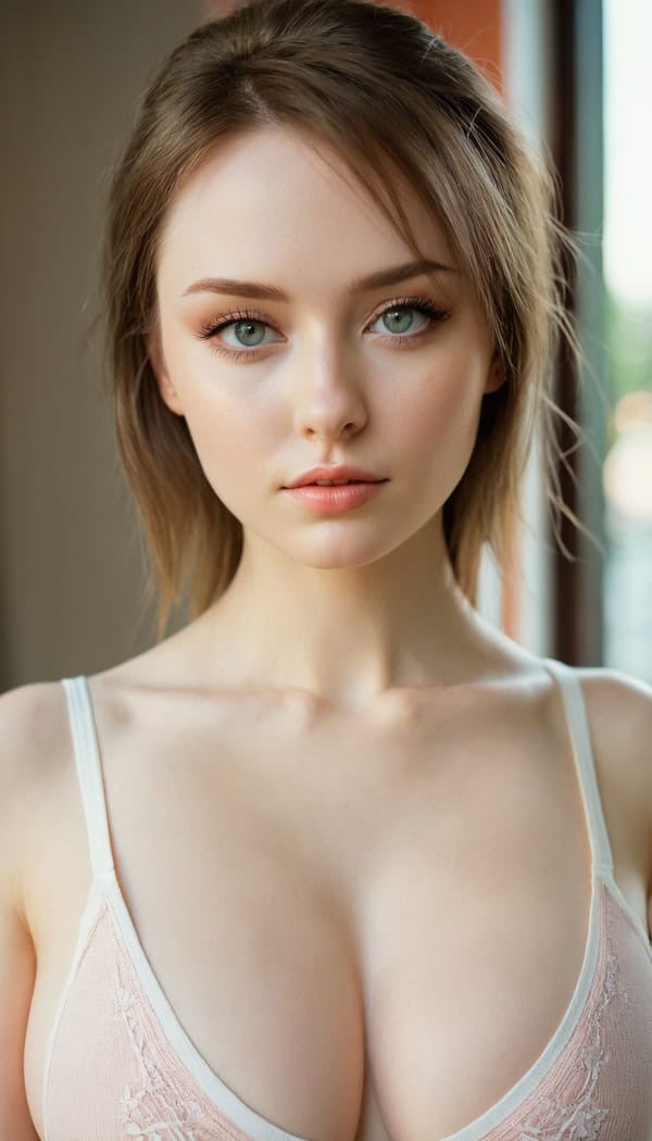 Tags: 21872187, SDXL
{"3": {"inputs": {"seed": 103533093987006, "steps": 32, "cfg": 6.68, "sampler_name": "dpmpp_2m", "scheduler": "karras", "denoise": 1.0, "model": ["27", 0], "positive": ["6", 0], "negative": ["7", 0], "latent_image": ["5", 0]}, "class_type": "KSampler"}, "4": {"inputs": {"ckpt_name": "juggernautxl.safetensors"}, "class_type": "CheckpointLoaderSimple"}, "5": {"inputs": {"width": 768, "height": 1344, "batch_size": 1}, "class_type": "EmptyLatentImage"}, "6": {"inputs": {"text": "28 year old girl, (irish:1.09), (russian:1.09), (temptress:1.10), (detailed face:1.10), (seductive pose:1.14), (beautiful eyes:1.00), (idol:1.00), (cute:1.10), (double eyelids:1.05), (slim:1.05), (sexy lips:1.02), (eyelashes:1.05), (blush:1.14), (pale skin:1.10), (seductive facial expression:1.03), (in a seductive pose:0.99), (large perky breasts:0.99), (cleavage:1.14), (thigh gap:0.97), (white tanktop:0.96), busy street, (skin fuzz:1.04), (RAW:1.03), (textured skin:1.05), (natural looking skin:1.08), (portra:1.09), (detailed skin:1.04), (film:1.08), (soft lighting:1.09), (candid cinema:1.00)", "clip": ["27", 1]}, "class_type": "CLIPTextEncode"}, "7": {"inputs": {"text": "(watermark:1.06), (open mouth:1.08), (worst quality:1.12), (distorted:1.07), (twisted:1.14), (bad hands:1.10), (low resolution:1.13)", "clip": ["27", 1]}, "class_type": "CLIPTextEncode"}, "8": {"inputs": {"samples": ["3", 0], "vae": ["4", 2]}, "class_type": "VAEDecode"}, "25": {"inputs": {"lora_name": "nudify_xl.safetensors", "strength_model": 0.33, "strength_clip": 0.35, "model": ["4", 0], "clip": ["4", 1]}, "class_type": "LoraLoader"}, "26": {"inputs": {"lora_name": "shirtlift_SDXL_v2.safetensors", "strength_model": 0.07, "strength_clip": 0.06, "model": ["25", 0], "clip": ["25", 1]}, "class_type": "LoraLoader"}, "27": {"inputs": {"lora_name": "PerfectEyesXL.safetensors", "strength_model": 0.12, "strength_clip": 0.17, "model": ["26", 0], "clip": ["26", 1]}, "class_type": "LoraLoader"}, "30": {"inputs": {"model_name": "4x_NMKD-Superscale-SP_178000_G.pth"}, "class_type": "UpscaleModelLoader"}, "31": {"inputs": {"upscale_model": ["30", 0], "image": ["8", 0]}, "class_type": "ImageUpscaleWithModel"}, "32": {"inputs": {"upscale_method": "lanczos", "scale_by": 0.5, "image": ["31", 0]}, "class_type": "ImageScaleBy"}, "33": {"inputs": {"pixels": ["32", 0], "vae": ["4", 2]}, "class_type": "VAEEncode"}, "34": {"inputs": {"seed": 103533093987006, "steps": 32, "cfg": 6.68, "sampler_name": "dpmpp_2m", "scheduler": "karras", "denoise": 0.3, "model": ["27", 0], "positive": ["6", 0], "negative": ["7", 0], "latent_image": ["33", 0]}, "class_type": "KSampler"}, "36": {"inputs": {"samples": ["34", 0], "vae": ["4", 2]}, "class_type": "VAEDecode"}, "39": {"inputs": {"filename_prefix": "comfyapi-1717297251164", "images": ["36", 0]}, "class_type": "SaveImage"}}