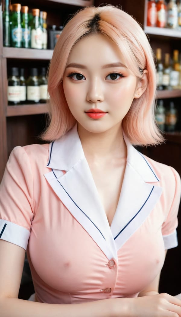 Tags: 21872187, SDXL
{"3": {"inputs": {"seed": 594538203567209, "steps": 64, "cfg": 7.07, "sampler_name": "dpmpp_2m", "scheduler": "karras", "denoise": 1.0, "model": ["27", 0], "positive": ["6", 0], "negative": ["7", 0], "latent_image": ["5", 0]}, "class_type": "KSampler"}, "4": {"inputs": {"ckpt_name": "juggernautXL_v8Rundiffusion.safetensors"}, "class_type": "CheckpointLoaderSimple"}, "5": {"inputs": {"width": 768, "height": 1344, "batch_size": 1}, "class_type": "EmptyLatentImage"}, "6": {"inputs": {"text": "24 year old girl, (ukrainian:1.14), (irish:1.03), (korean:1.09), (japanese:1.03), (cute:1.09), (blush:1.14), (pale skin:1.00), (detailed face:1.06), (double eyelids:1.06), (beautiful eyes:1.02), (idol:1.08), (slim:1.04), (seductive pose:1.12), (seductive facial expression:0.97), (sexy lips:0.97), (in a seductive pose:1.09), (large perky breasts:1.07), (cleavage:1.02), (thigh gap:1.13), (a waitress in uniform:0.99) working at a restaurant, (textured skin:1.06), (natural looking skin:1.04), (portra:1.01), (candid cinema:1.00), (soft lighting:1.03), (skin fuzz:1.02), (RAW:1.05), (film:1.02), (detailed skin:1.09)", "clip": ["27", 1]}, "class_type": "CLIPTextEncode"}, "7": {"inputs": {"text": "(watermark:1.13), (open mouth:1.06), (distorted:1.07), (low resolution:1.12), (twisted:1.09), (worst quality:1.05), (bad hands:1.13)", "clip": ["27", 1]}, "class_type": "CLIPTextEncode"}, "8": {"inputs": {"samples": ["3", 0], "vae": ["4", 2]}, "class_type": "VAEDecode"}, "25": {"inputs": {"lora_name": "nudify_xl.safetensors", "strength_model": 0.07, "strength_clip": 0.17, "model": ["4", 0], "clip": ["4", 1]}, "class_type": "LoraLoader"}, "26": {"inputs": {"lora_name": "shirtlift_SDXL_v2.safetensors", "strength_model": 0.05, "strength_clip": 0.19, "model": ["25", 0], "clip": ["25", 1]}, "class_type": "LoraLoader"}, "27": {"inputs": {"lora_name": "PerfectEyesXL.safetensors", "strength_model": 0.06, "strength_clip": 0.07, "model": ["26", 0], "clip": ["26", 1]}, "class_type": "LoraLoader"}, "30": {"inputs": {"model_name": "4x_NMKD-Superscale-SP_178000_G.pth"}, "class_type": "UpscaleModelLoader"}, "31": {"inputs": {"upscale_model": ["30", 0], "image": ["8", 0]}, "class_type": "ImageUpscaleWithModel"}, "32": {"inputs": {"upscale_method": "lanczos", "scale_by": 0.5, "image": ["31", 0]}, "class_type": "ImageScaleBy"}, "33": {"inputs": {"pixels": ["32", 0], "vae": ["4", 2]}, "class_type": "VAEEncode"}, "34": {"inputs": {"seed": 594538203567209, "steps": 64, "cfg": 7.07, "sampler_name": "dpmpp_2m", "scheduler": "karras", "denoise": 0.3, "model": ["27", 0], "positive": ["6", 0], "negative": ["7", 0], "latent_image": ["33", 0]}, "class_type": "KSampler"}, "36": {"inputs": {"samples": ["34", 0], "vae": ["4", 2]}, "class_type": "VAEDecode"}, "39": {"inputs": {"filename_prefix": "comfyapi-1707786665144", "images": ["36", 0]}, "class_type": "SaveImage"}}