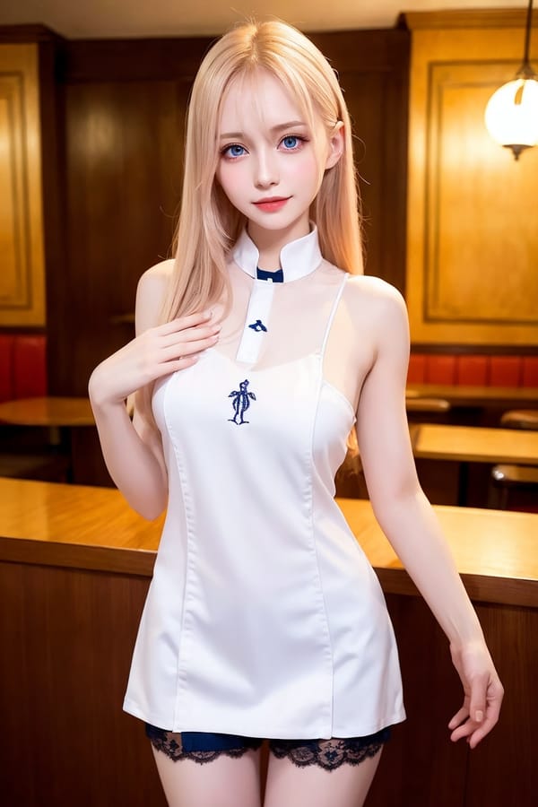 Tags: 21872187
(ukrainian:1.06), (waitress wearing uniform:1.01), restaurant, <lora:skirtlift-v4:0.80 <lora:Addams:0.28>, extremely detailed eyes, cute, seductive smile, eyelashes, pale skin, textured skin, 4K, RAW, best quality, sharp, (thigh gap:0.92), blush, 1girl, solo, (stunningly attractive:1.08)
Negative prompt: black and white, ugly, fat, disfigured, (worst quality:1.94)
Steps: 32, Sampler: DPM++ 2M Karras, CFG scale: 7.3, Seed: 3507529870, Size: 512x768, Model hash: fc2511737a, Model: chilloutmix_NiPrunedFp32Fix, Seed resize from: -1x-1, Denoising strength: 0.4, Version: v1.2.1, Hires upscale: 2.0, Hires steps: 16, Hires upscaler: ESRGAN_4x