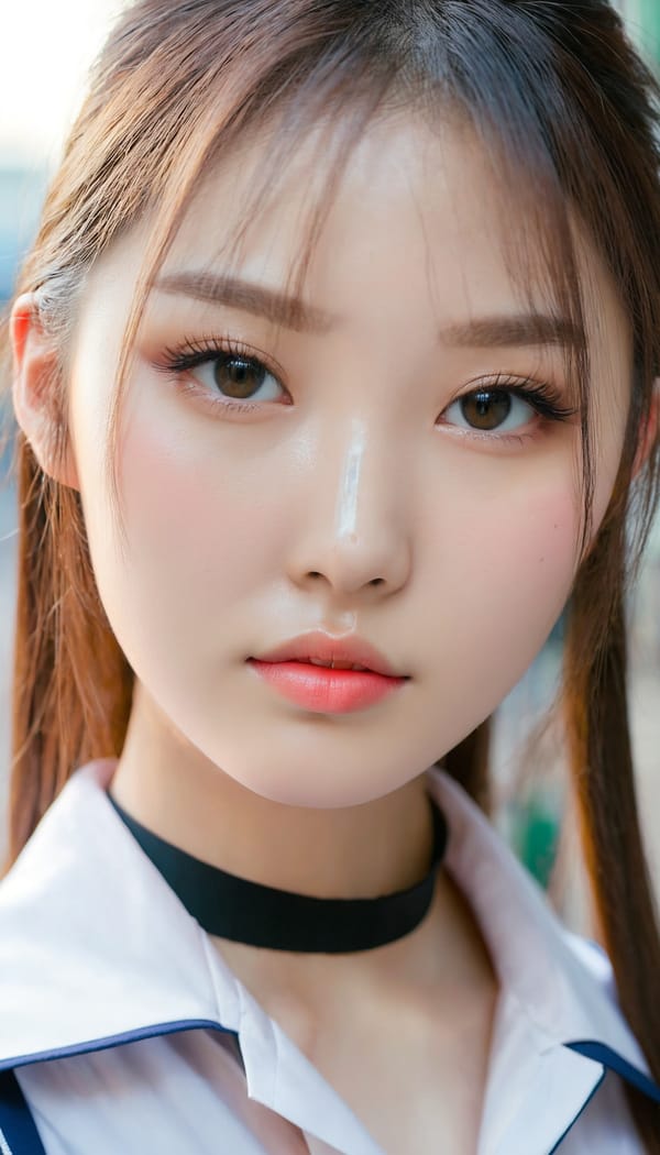 Tags: 21872187, SDXL
{"3": {"inputs": {"seed": 250403025532935, "steps": 64, "cfg": 7.18, "sampler_name": "dpmpp_2m", "scheduler": "karras", "denoise": 1.0, "model": ["27", 0], "positive": ["6", 0], "negative": ["7", 0], "latent_image": ["5", 0]}, "class_type": "KSampler"}, "4": {"inputs": {"ckpt_name": "juggernautxl.safetensors"}, "class_type": "CheckpointLoaderSimple"}, "5": {"inputs": {"width": 768, "height": 1344, "batch_size": 1}, "class_type": "EmptyLatentImage"}, "6": {"inputs": {"text": "20 year old girl, (russian:1.09), (chinese:1.01), (taiwanese:0.98), (sexy lips:1.00), (pale skin:0.99), (seductive pose:0.96), (blush:0.97), (idol:1.00), (beautiful eyes:1.05), (temptress:1.01), (eyelashes:1.01), (seductive facial expression:1.06), (double eyelids:1.01), (slim:0.95), (detailed face:1.06), (in a seductive pose:1.01), (large perky breasts:1.00), (cleavage:1.09), (thigh gap:1.13), (school uniform:1.08), choker, busy street, (detailed skin:1.07), (RAW:1.07), (skin fuzz:1.07), (soft lighting:1.08), (candid cinema:1.00), (film:1.01), (portra:1.01), (textured skin:1.05), (natural looking skin:1.03)", "clip": ["27", 1]}, "class_type": "CLIPTextEncode"}, "7": {"inputs": {"text": "(twisted:1.07), (bad hands:1.09), (distorted:1.12), (low resolution:1.07), (open mouth:1.12), (watermark:1.10), (worst quality:1.10)", "clip": ["27", 1]}, "class_type": "CLIPTextEncode"}, "8": {"inputs": {"samples": ["3", 0], "vae": ["4", 2]}, "class_type": "VAEDecode"}, "25": {"inputs": {"lora_name": "nudify_xl.safetensors", "strength_model": 0.32, "strength_clip": 0.34, "model": ["4", 0], "clip": ["4", 1]}, "class_type": "LoraLoader"}, "26": {"inputs": {"lora_name": "shirtlift_SDXL_v2.safetensors", "strength_model": 0.03, "strength_clip": 0.02, "model": ["25", 0], "clip": ["25", 1]}, "class_type": "LoraLoader"}, "27": {"inputs": {"lora_name": "PerfectEyesXL.safetensors", "strength_model": 0.15, "strength_clip": 0.05, "model": ["26", 0], "clip": ["26", 1]}, "class_type": "LoraLoader"}, "30": {"inputs": {"model_name": "4x_NMKD-Superscale-SP_178000_G.pth"}, "class_type": "UpscaleModelLoader"}, "31": {"inputs": {"upscale_model": ["30", 0], "image": ["8", 0]}, "class_type": "ImageUpscaleWithModel"}, "32": {"inputs": {"upscale_method": "lanczos", "scale_by": 0.5, "image": ["31", 0]}, "class_type": "ImageScaleBy"}, "33": {"inputs": {"pixels": ["32", 0], "vae": ["4", 2]}, "class_type": "VAEEncode"}, "34": {"inputs": {"seed": 250403025532935, "steps": 64, "cfg": 7.18, "sampler_name": "dpmpp_2m", "scheduler": "karras", "denoise": 0.3, "model": ["27", 0], "positive": ["6", 0], "negative": ["7", 0], "latent_image": ["33", 0]}, "class_type": "KSampler"}, "36": {"inputs": {"samples": ["34", 0], "vae": ["4", 2]}, "class_type": "VAEDecode"}, "39": {"inputs": {"filename_prefix": "comfyapi-1731262604175", "images": ["36", 0]}, "class_type": "SaveImage"}}