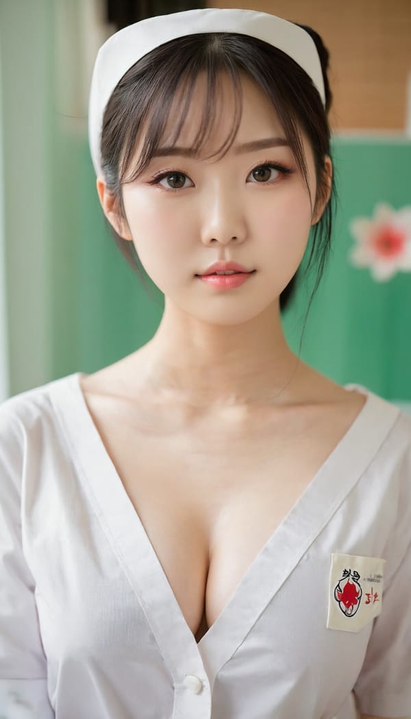 Tags: 21872187, SDXL
{"3": {"inputs": {"seed": 703354696390956, "steps": 32, "cfg": 5.26, "sampler_name": "dpmpp_2m", "scheduler": "karras", "denoise": 1.0, "model": ["27", 0], "positive": ["6", 0], "negative": ["7", 0], "latent_image": ["5", 0]}, "class_type": "KSampler"}, "4": {"inputs": {"ckpt_name": "juggernautxl.safetensors"}, "class_type": "CheckpointLoaderSimple"}, "5": {"inputs": {"width": 768, "height": 1344, "batch_size": 1}, "class_type": "EmptyLatentImage"}, "6": {"inputs": {"text": "28 year old girl, (japanese:1.09), (chinese:0.95), (slim:1.06), (idol:1.00), (detailed face:0.99), (sexy lips:0.97), (double eyelids:0.96), (pale skin:1.09), (seductive facial expression:1.14), (eyelashes:0.97), (blush:1.07), (cute:1.06), (temptress:1.13), (beautiful eyes:1.08), (seductive pose:1.08), (in a seductive pose:1.10), (large perky breasts:0.95), (cleavage:1.06), (thigh gap:1.00), (nurse in uniform:1.14) working in a hospital ward, (detailed skin:1.08), (portra:1.02), (soft lighting:1.04), (film:1.01), (RAW:1.09), (candid cinema:1.03), (textured skin:1.01), (natural looking skin:1.00), (skin fuzz:1.04)", "clip": ["27", 1]}, "class_type": "CLIPTextEncode"}, "7": {"inputs": {"text": "(twisted:1.05), (bad hands:1.14), (low resolution:1.05), (distorted:1.12), (watermark:1.10), (open mouth:1.05)", "clip": ["27", 1]}, "class_type": "CLIPTextEncode"}, "8": {"inputs": {"samples": ["3", 0], "vae": ["4", 2]}, "class_type": "VAEDecode"}, "25": {"inputs": {"lora_name": "nudify_xl.safetensors", "strength_model": 0.14, "strength_clip": 0.18, "model": ["4", 0], "clip": ["4", 1]}, "class_type": "LoraLoader"}, "26": {"inputs": {"lora_name": "shirtlift_SDXL_v2.safetensors", "strength_model": 0.15, "strength_clip": 0.01, "model": ["25", 0], "clip": ["25", 1]}, "class_type": "LoraLoader"}, "27": {"inputs": {"lora_name": "PerfectEyesXL.safetensors", "strength_model": 0.14, "strength_clip": 0.01, "model": ["26", 0], "clip": ["26", 1]}, "class_type": "LoraLoader"}, "30": {"inputs": {"model_name": "4x_NMKD-Superscale-SP_178000_G.pth"}, "class_type": "UpscaleModelLoader"}, "31": {"inputs": {"upscale_model": ["30", 0], "image": ["8", 0]}, "class_type": "ImageUpscaleWithModel"}, "32": {"inputs": {"upscale_method": "lanczos", "scale_by": 0.5, "image": ["31", 0]}, "class_type": "ImageScaleBy"}, "33": {"inputs": {"pixels": ["32", 0], "vae": ["4", 2]}, "class_type": "VAEEncode"}, "34": {"inputs": {"seed": 703354696390956, "steps": 32, "cfg": 5.26, "sampler_name": "dpmpp_2m", "scheduler": "karras", "denoise": 0.3, "model": ["27", 0], "positive": ["6", 0], "negative": ["7", 0], "latent_image": ["33", 0]}, "class_type": "KSampler"}, "36": {"inputs": {"samples": ["34", 0], "vae": ["4", 2]}, "class_type": "VAEDecode"}, "39": {"inputs": {"filename_prefix": "comfyapi-1724781817761", "images": ["36", 0]}, "class_type": "SaveImage"}}