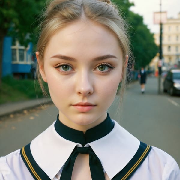 Tags: 21872187, SDXL
{"3": {"inputs": {"seed": 428114296829925, "steps": 64, "cfg": 7.42, "sampler_name": "dpmpp_2m", "scheduler": "karras", "denoise": 1.0, "model": ["27", 0], "positive": ["6", 0], "negative": ["7", 0], "latent_image": ["5", 0]}, "class_type": "KSampler"}, "4": {"inputs": {"ckpt_name": "juggernautxl.safetensors"}, "class_type": "CheckpointLoaderSimple"}, "5": {"inputs": {"width": 1024, "height": 1024, "batch_size": 1}, "class_type": "EmptyLatentImage"}, "6": {"inputs": {"text": "18 year old girl, (ukrainian:1.13), (double eyelids:1.04), (beautiful eyes:0.99), (blush:0.96), (seductive pose:1.10), (seductive facial expression:1.09), (eyelashes:1.00), (pale skin:1.07), (detailed face:1.14), (cute:0.95), (slim:0.99), (temptress:0.97), (in a seductive pose:0.97), (large perky breasts:1.04), (cleavage:1.02), (thigh gap:1.04), (school uniform:1.10), choker, busy street, (detailed skin:1.00), (portra:1.00), (skin fuzz:1.09), (film:1.03), (RAW:1.07), (textured skin:1.04), (natural looking skin:1.06), (soft lighting:1.02), (candid cinema:1.08)", "clip": ["27", 1]}, "class_type": "CLIPTextEncode"}, "7": {"inputs": {"text": "(open mouth:1.08), (low resolution:1.08), (twisted:1.09), (worst quality:1.08), (distorted:1.10), (bad hands:1.10), (watermark:1.06)", "clip": ["27", 1]}, "class_type": "CLIPTextEncode"}, "8": {"inputs": {"samples": ["3", 0], "vae": ["4", 2]}, "class_type": "VAEDecode"}, "25": {"inputs": {"lora_name": "nudify_xl.safetensors", "strength_model": 0.26, "strength_clip": 0.28, "model": ["4", 0], "clip": ["4", 1]}, "class_type": "LoraLoader"}, "26": {"inputs": {"lora_name": "shirtlift_SDXL_v2.safetensors", "strength_model": 0.08, "strength_clip": 0.02, "model": ["25", 0], "clip": ["25", 1]}, "class_type": "LoraLoader"}, "27": {"inputs": {"lora_name": "PerfectEyesXL.safetensors", "strength_model": 0.01, "strength_clip": 0.03, "model": ["26", 0], "clip": ["26", 1]}, "class_type": "LoraLoader"}, "30": {"inputs": {"model_name": "4x_NMKD-Superscale-SP_178000_G.pth"}, "class_type": "UpscaleModelLoader"}, "31": {"inputs": {"upscale_model": ["30", 0], "image": ["8", 0]}, "class_type": "ImageUpscaleWithModel"}, "32": {"inputs": {"upscale_method": "lanczos", "scale_by": 0.5, "image": ["31", 0]}, "class_type": "ImageScaleBy"}, "33": {"inputs": {"pixels": ["32", 0], "vae": ["4", 2]}, "class_type": "VAEEncode"}, "34": {"inputs": {"seed": 428114296829925, "steps": 64, "cfg": 7.42, "sampler_name": "dpmpp_2m", "scheduler": "karras", "denoise": 0.3, "model": ["27", 0], "positive": ["6", 0], "negative": ["7", 0], "latent_image": ["33", 0]}, "class_type": "KSampler"}, "36": {"inputs": {"samples": ["34", 0], "vae": ["4", 2]}, "class_type": "VAEDecode"}, "39": {"inputs": {"filename_prefix": "comfyapi-1726856500302", "images": ["36", 0]}, "class_type": "SaveImage"}}