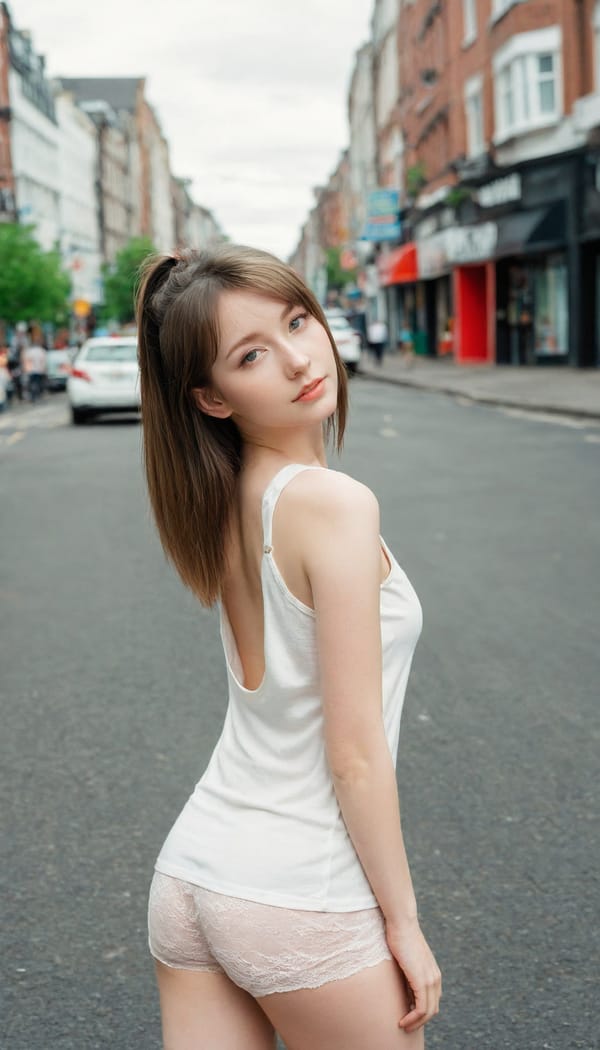 Tags: 21872187, SDXL
{"3": {"inputs": {"seed": 296768338512041, "steps": 64, "cfg": 5.23, "sampler_name": "dpmpp_2m", "scheduler": "karras", "denoise": 1.0, "model": ["27", 0], "positive": ["6", 0], "negative": ["7", 0], "latent_image": ["5", 0]}, "class_type": "KSampler"}, "4": {"inputs": {"ckpt_name": "leosamsHelloworldSDXL_helloworldSDXL32DPO.safetensors"}, "class_type": "CheckpointLoaderSimple"}, "5": {"inputs": {"width": 768, "height": 1344, "batch_size": 1}, "class_type": "EmptyLatentImage"}, "6": {"inputs": {"text": "28 year old girl, (irish:0.99), (eyelashes:1.01), (sexy lips:0.96), (slim:0.97), (pale skin:1.03), (idol:0.96), (seductive pose:0.98), (cute:1.02), (beautiful eyes:1.10), (blush:1.02), (detailed face:1.12), (seductive facial expression:1.08), (double eyelids:0.99), (temptress:1.03), (perky ass:1.08), (exposed ass:1.14), (looking back:1.09), (sexy ass:1.05), (thigh gap:1.08), (white tanktop:1.09), busy street, (portra:1.08), (skin fuzz:1.05), (soft lighting:1.00), (natural looking skin:1.00), (RAW:1.03), (candid cinema:1.03), (textured skin:1.06), (film:1.05), (detailed skin:1.02)", "clip": ["27", 1]}, "class_type": "CLIPTextEncode"}, "7": {"inputs": {"text": "(distorted:1.10), (bad hands:1.09), (twisted:1.14), (watermark:1.12), (low resolution:1.09), (worst quality:1.06), (open mouth:1.05)", "clip": ["27", 1]}, "class_type": "CLIPTextEncode"}, "8": {"inputs": {"samples": ["3", 0], "vae": ["4", 2]}, "class_type": "VAEDecode"}, "25": {"inputs": {"lora_name": "nudify_xl.safetensors", "strength_model": 0.03, "strength_clip": 0.33, "model": ["4", 0], "clip": ["4", 1]}, "class_type": "LoraLoader"}, "26": {"inputs": {"lora_name": "shirtlift_SDXL_v2.safetensors", "strength_model": 0.18, "strength_clip": 0.01, "model": ["25", 0], "clip": ["25", 1]}, "class_type": "LoraLoader"}, "27": {"inputs": {"lora_name": "PerfectEyesXL.safetensors", "strength_model": 0.04, "strength_clip": 0.05, "model": ["26", 0], "clip": ["26", 1]}, "class_type": "LoraLoader"}, "30": {"inputs": {"model_name": "4x_NMKD-Superscale-SP_178000_G.pth"}, "class_type": "UpscaleModelLoader"}, "31": {"inputs": {"upscale_model": ["30", 0], "image": ["8", 0]}, "class_type": "ImageUpscaleWithModel"}, "32": {"inputs": {"upscale_method": "lanczos", "scale_by": 0.5, "image": ["31", 0]}, "class_type": "ImageScaleBy"}, "33": {"inputs": {"pixels": ["32", 0], "vae": ["4", 2]}, "class_type": "VAEEncode"}, "34": {"inputs": {"seed": 296768338512041, "steps": 64, "cfg": 5.23, "sampler_name": "dpmpp_2m", "scheduler": "karras", "denoise": 0.3, "model": ["27", 0], "positive": ["6", 0], "negative": ["7", 0], "latent_image": ["33", 0]}, "class_type": "KSampler"}, "36": {"inputs": {"samples": ["34", 0], "vae": ["4", 2]}, "class_type": "VAEDecode"}, "39": {"inputs": {"filename_prefix": "comfyapi-1708242289018", "images": ["36", 0]}, "class_type": "SaveImage"}}