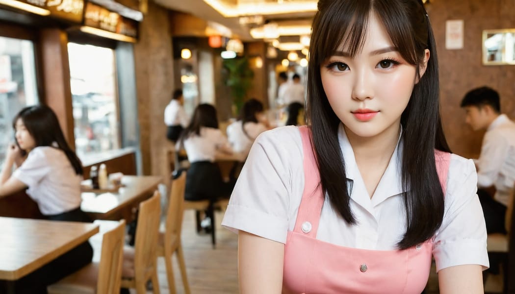 Tags: 21872187, SDXL
{"3": {"inputs": {"seed": 430934634054255, "steps": 64, "cfg": 6.47, "sampler_name": "dpmpp_2m", "scheduler": "karras", "denoise": 1.0, "model": ["27", 0], "positive": ["6", 0], "negative": ["7", 0], "latent_image": ["5", 0]}, "class_type": "KSampler"}, "4": {"inputs": {"ckpt_name": "juggernautXL_v8Rundiffusion.safetensors"}, "class_type": "CheckpointLoaderSimple"}, "5": {"inputs": {"width": 1344, "height": 768, "batch_size": 1}, "class_type": "EmptyLatentImage"}, "6": {"inputs": {"text": "21 year old girl, (japanese:0.96), (korean:1.08), (irish:0.98), (ukrainian:0.98), (sexy lips:1.12), (seductive pose:1.13), (blush:0.96), (temptress:1.05), (eyelashes:1.08), (detailed face:1.02), (cute:1.14), (double eyelids:1.01), (idol:1.00), (seductive facial expression:1.04), (pale skin:1.05), (beautiful eyes:1.08), (in a seductive pose:0.99), (large perky breasts:1.03), (cleavage:1.02), (thigh gap:1.08), (a waitress in uniform:1.11) working at a restaurant, (skin fuzz:1.04), (natural looking skin:1.05), (film:1.00), (soft lighting:1.05), (portra:1.07), (candid cinema:1.00), (textured skin:1.00), (RAW:1.03), (detailed skin:1.04)", "clip": ["27", 1]}, "class_type": "CLIPTextEncode"}, "7": {"inputs": {"text": "(twisted:1.08), (low resolution:1.11), (worst quality:1.07), (bad hands:1.05), (open mouth:1.09), (distorted:1.09), (watermark:1.13)", "clip": ["27", 1]}, "class_type": "CLIPTextEncode"}, "8": {"inputs": {"samples": ["3", 0], "vae": ["4", 2]}, "class_type": "VAEDecode"}, "25": {"inputs": {"lora_name": "nudify_xl.safetensors", "strength_model": 0.13, "strength_clip": 0.11, "model": ["4", 0], "clip": ["4", 1]}, "class_type": "LoraLoader"}, "26": {"inputs": {"lora_name": "shirtlift_SDXL_v2.safetensors", "strength_model": 0.15, "strength_clip": 0.14, "model": ["25", 0], "clip": ["25", 1]}, "class_type": "LoraLoader"}, "27": {"inputs": {"lora_name": "PerfectEyesXL.safetensors", "strength_model": 0.16, "strength_clip": 0.18, "model": ["26", 0], "clip": ["26", 1]}, "class_type": "LoraLoader"}, "30": {"inputs": {"model_name": "4x_NMKD-Superscale-SP_178000_G.pth"}, "class_type": "UpscaleModelLoader"}, "31": {"inputs": {"upscale_model": ["30", 0], "image": ["8", 0]}, "class_type": "ImageUpscaleWithModel"}, "32": {"inputs": {"upscale_method": "lanczos", "scale_by": 0.5, "image": ["31", 0]}, "class_type": "ImageScaleBy"}, "33": {"inputs": {"pixels": ["32", 0], "vae": ["4", 2]}, "class_type": "VAEEncode"}, "34": {"inputs": {"seed": 430934634054255, "steps": 64, "cfg": 6.47, "sampler_name": "dpmpp_2m", "scheduler": "karras", "denoise": 0.3, "model": ["27", 0], "positive": ["6", 0], "negative": ["7", 0], "latent_image": ["33", 0]}, "class_type": "KSampler"}, "36": {"inputs": {"samples": ["34", 0], "vae": ["4", 2]}, "class_type": "VAEDecode"}, "39": {"inputs": {"filename_prefix": "comfyapi-1707312566081", "images": ["36", 0]}, "class_type": "SaveImage"}}