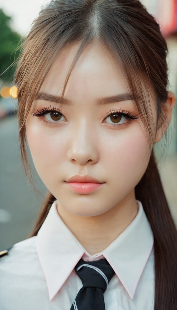 Tags: 21872187, SDXL
{"3": {"inputs": {"seed": 241065551949768, "steps": 32, "cfg": 6.13, "sampler_name": "dpmpp_2m", "scheduler": "karras", "denoise": 1.0, "model": ["27", 0], "positive": ["6", 0], "negative": ["7", 0], "latent_image": ["5", 0]}, "class_type": "KSampler"}, "4": {"inputs": {"ckpt_name": "juggernautxl.safetensors"}, "class_type": "CheckpointLoaderSimple"}, "5": {"inputs": {"width": 768, "height": 1344, "batch_size": 1}, "class_type": "EmptyLatentImage"}, "6": {"inputs": {"text": "25 year old girl, (eyelashes:1.03), (blush:1.14), (temptress:1.10), (slim:1.08), (cute:1.06), (seductive pose:1.06), (seductive facial expression:1.04), (double eyelids:1.06), (detailed face:0.96), (pale skin:0.97), (idol:1.02), (beautiful eyes:1.10), (sexy lips:1.10), (perky ass:1.10), (exposed ass:0.97), (looking back:1.01), (sexy ass:1.02), (thigh gap:0.96), (school uniform:1.12), choker, busy street, (portra:1.06), (skin fuzz:1.01), (film:1.03), (detailed skin:1.00), (soft lighting:1.01), (natural looking skin:1.07), (RAW:1.04), (textured skin:1.08), (candid cinema:1.03)", "clip": ["27", 1]}, "class_type": "CLIPTextEncode"}, "7": {"inputs": {"text": "(low resolution:1.07), (worst quality:1.05), (open mouth:1.10), (distorted:1.13), (twisted:1.14), (watermark:1.06), (bad hands:1.07)", "clip": ["27", 1]}, "class_type": "CLIPTextEncode"}, "8": {"inputs": {"samples": ["3", 0], "vae": ["4", 2]}, "class_type": "VAEDecode"}, "25": {"inputs": {"lora_name": "nudify_xl.safetensors", "strength_model": 0.21, "strength_clip": 0.15, "model": ["4", 0], "clip": ["4", 1]}, "class_type": "LoraLoader"}, "26": {"inputs": {"lora_name": "shirtlift_SDXL_v2.safetensors", "strength_model": 0.02, "strength_clip": 0.1, "model": ["25", 0], "clip": ["25", 1]}, "class_type": "LoraLoader"}, "27": {"inputs": {"lora_name": "PerfectEyesXL.safetensors", "strength_model": 0.03, "strength_clip": 0.03, "model": ["26", 0], "clip": ["26", 1]}, "class_type": "LoraLoader"}, "30": {"inputs": {"model_name": "4x_NMKD-Superscale-SP_178000_G.pth"}, "class_type": "UpscaleModelLoader"}, "31": {"inputs": {"upscale_model": ["30", 0], "image": ["8", 0]}, "class_type": "ImageUpscaleWithModel"}, "32": {"inputs": {"upscale_method": "lanczos", "scale_by": 0.5, "image": ["31", 0]}, "class_type": "ImageScaleBy"}, "33": {"inputs": {"pixels": ["32", 0], "vae": ["4", 2]}, "class_type": "VAEEncode"}, "34": {"inputs": {"seed": 241065551949768, "steps": 32, "cfg": 6.13, "sampler_name": "dpmpp_2m", "scheduler": "karras", "denoise": 0.3, "model": ["27", 0], "positive": ["6", 0], "negative": ["7", 0], "latent_image": ["33", 0]}, "class_type": "KSampler"}, "36": {"inputs": {"samples": ["34", 0], "vae": ["4", 2]}, "class_type": "VAEDecode"}, "39": {"inputs": {"filename_prefix": "comfyapi-1733908117567", "images": ["36", 0]}, "class_type": "SaveImage"}}