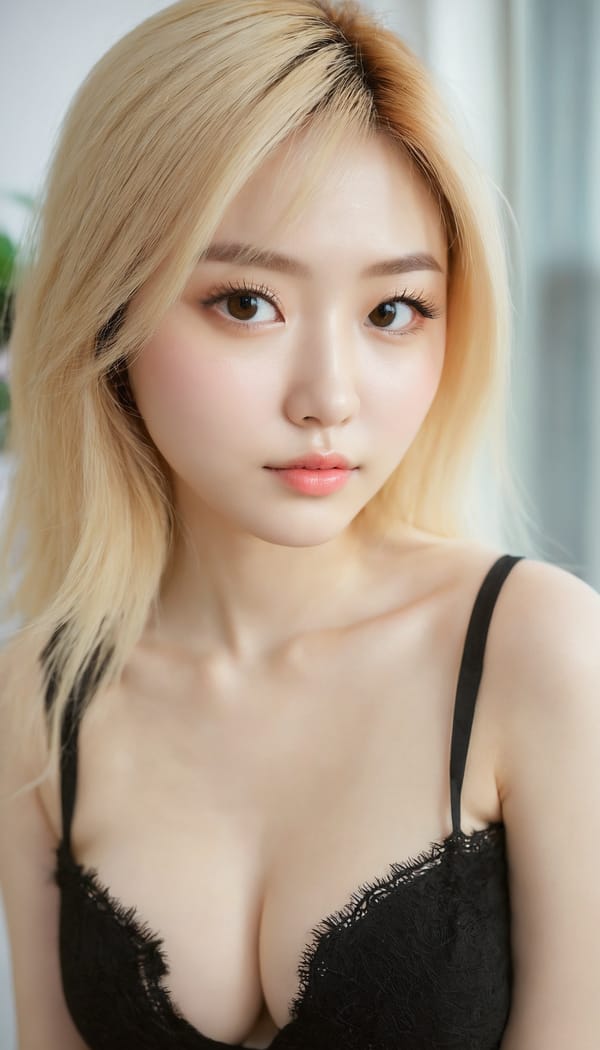 Tags: 21872187, SDXL
{"3": {"inputs": {"seed": 584747083394338, "steps": 32, "cfg": 5.07, "sampler_name": "dpmpp_2m", "scheduler": "karras", "denoise": 1.0, "model": ["27", 0], "positive": ["6", 0], "negative": ["7", 0], "latent_image": ["5", 0]}, "class_type": "KSampler"}, "4": {"inputs": {"ckpt_name": "juggernautxl.safetensors"}, "class_type": "CheckpointLoaderSimple"}, "5": {"inputs": {"width": 768, "height": 1344, "batch_size": 1}, "class_type": "EmptyLatentImage"}, "6": {"inputs": {"text": "27 year old girl, (sexy lips:1.08), (double eyelids:1.14), (temptress:0.98), (pale skin:0.96), (seductive facial expression:1.13), (idol:1.11), (eyelashes:1.09), (cute:1.00), (blush:0.98), (detailed face:1.04), (seductive pose:1.13), (in a seductive pose:1.04), (large perky breasts:1.00), (cleavage:1.06), (thigh gap:1.05), (an office lady:1.12), (portra:1.03), (candid cinema:1.04), (RAW:1.09), (textured skin:1.09), (detailed skin:1.04), (skin fuzz:1.08), (film:1.04), (natural looking skin:1.09), (soft lighting:1.09)", "clip": ["27", 1]}, "class_type": "CLIPTextEncode"}, "7": {"inputs": {"text": "(worst quality:1.10), (twisted:1.13), (open mouth:1.06), (bad hands:1.11), (low resolution:1.07), (distorted:1.10), (watermark:1.14)", "clip": ["27", 1]}, "class_type": "CLIPTextEncode"}, "8": {"inputs": {"samples": ["3", 0], "vae": ["4", 2]}, "class_type": "VAEDecode"}, "25": {"inputs": {"lora_name": "nudify_xl.safetensors", "strength_model": 0.13, "strength_clip": 0.23, "model": ["4", 0], "clip": ["4", 1]}, "class_type": "LoraLoader"}, "26": {"inputs": {"lora_name": "shirtlift_SDXL_v2.safetensors", "strength_model": 0.1, "strength_clip": 0.03, "model": ["25", 0], "clip": ["25", 1]}, "class_type": "LoraLoader"}, "27": {"inputs": {"lora_name": "PerfectEyesXL.safetensors", "strength_model": 0.16, "strength_clip": 0.08, "model": ["26", 0], "clip": ["26", 1]}, "class_type": "LoraLoader"}, "30": {"inputs": {"model_name": "4x_NMKD-Superscale-SP_178000_G.pth"}, "class_type": "UpscaleModelLoader"}, "31": {"inputs": {"upscale_model": ["30", 0], "image": ["8", 0]}, "class_type": "ImageUpscaleWithModel"}, "32": {"inputs": {"upscale_method": "lanczos", "scale_by": 0.5, "image": ["31", 0]}, "class_type": "ImageScaleBy"}, "33": {"inputs": {"pixels": ["32", 0], "vae": ["4", 2]}, "class_type": "VAEEncode"}, "34": {"inputs": {"seed": 584747083394338, "steps": 32, "cfg": 5.07, "sampler_name": "dpmpp_2m", "scheduler": "karras", "denoise": 0.3, "model": ["27", 0], "positive": ["6", 0], "negative": ["7", 0], "latent_image": ["33", 0]}, "class_type": "KSampler"}, "36": {"inputs": {"samples": ["34", 0], "vae": ["4", 2]}, "class_type": "VAEDecode"}, "39": {"inputs": {"filename_prefix": "comfyapi-1734877470008", "images": ["36", 0]}, "class_type": "SaveImage"}}