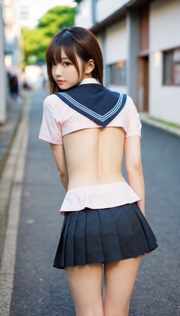 Tags: 21872187, SDXL
{"3": {"inputs": {"seed": 788694429253415, "steps": 32, "cfg": 6.5, "sampler_name": "dpmpp_2m", "scheduler": "karras", "denoise": 1.0, "model": ["27", 0], "positive": ["6", 0], "negative": ["7", 0], "latent_image": ["5", 0]}, "class_type": "KSampler"}, "4": {"inputs": {"ckpt_name": "helloworldxl.safetensors"}, "class_type": "CheckpointLoaderSimple"}, "5": {"inputs": {"width": 768, "height": 1344, "batch_size": 1}, "class_type": "EmptyLatentImage"}, "6": {"inputs": {"text": "20 year old girl, (japanese:0.99), (blush:1.12), (beautiful eyes:1.05), (idol:1.04), (seductive facial expression:1.08), (eyelashes:1.01), (double eyelids:1.04), (detailed face:0.98), (sexy lips:0.96), (seductive pose:1.11), (pale skin:1.04), (cute:1.01), (temptress:1.05), (slim:1.12), (on all fours:0.97), (spreading ass cheeks:1.01), (from behind:1.03), (backboob:1.00), (school uniform:1.11), choker, busy street, (soft lighting:1.02), (detailed skin:1.02), (portra:1.05), (natural looking skin:1.09), (textured skin:1.09), (RAW:1.05), (candid cinema:1.04), (film:1.06)", "clip": ["27", 1]}, "class_type": "CLIPTextEncode"}, "7": {"inputs": {"text": "(distorted:1.07), (worst quality:1.06), (open mouth:1.11), (watermark:1.13), (bad hands:1.13), (twisted:1.05), (low resolution:1.10)", "clip": ["27", 1]}, "class_type": "CLIPTextEncode"}, "8": {"inputs": {"samples": ["3", 0], "vae": ["4", 2]}, "class_type": "VAEDecode"}, "25": {"inputs": {"lora_name": "nudify_xl.safetensors", "strength_model": 0.3, "strength_clip": 0.32, "model": ["4", 0], "clip": ["4", 1]}, "class_type": "LoraLoader"}, "26": {"inputs": {"lora_name": "shirtlift_SDXL_v2.safetensors", "strength_model": 0.03, "strength_clip": 0.12, "model": ["25", 0], "clip": ["25", 1]}, "class_type": "LoraLoader"}, "27": {"inputs": {"lora_name": "PerfectEyesXL.safetensors", "strength_model": 0.13, "strength_clip": 0.08, "model": ["26", 0], "clip": ["26", 1]}, "class_type": "LoraLoader"}, "30": {"inputs": {"model_name": "4x_NMKD-Superscale-SP_178000_G.pth"}, "class_type": "UpscaleModelLoader"}, "31": {"inputs": {"upscale_model": ["30", 0], "image": ["8", 0]}, "class_type": "ImageUpscaleWithModel"}, "32": {"inputs": {"upscale_method": "lanczos", "scale_by": 0.5, "image": ["31", 0]}, "class_type": "ImageScaleBy"}, "33": {"inputs": {"pixels": ["32", 0], "vae": ["4", 2]}, "class_type": "VAEEncode"}, "34": {"inputs": {"seed": 788694429253415, "steps": 32, "cfg": 6.5, "sampler_name": "dpmpp_2m", "scheduler": "karras", "denoise": 0.3, "model": ["27", 0], "positive": ["6", 0], "negative": ["7", 0], "latent_image": ["33", 0]}, "class_type": "KSampler"}, "36": {"inputs": {"samples": ["34", 0], "vae": ["4", 2]}, "class_type": "VAEDecode"}, "39": {"inputs": {"filename_prefix": "comfyapi-1715910951468", "images": ["36", 0]}, "class_type": "SaveImage"}}