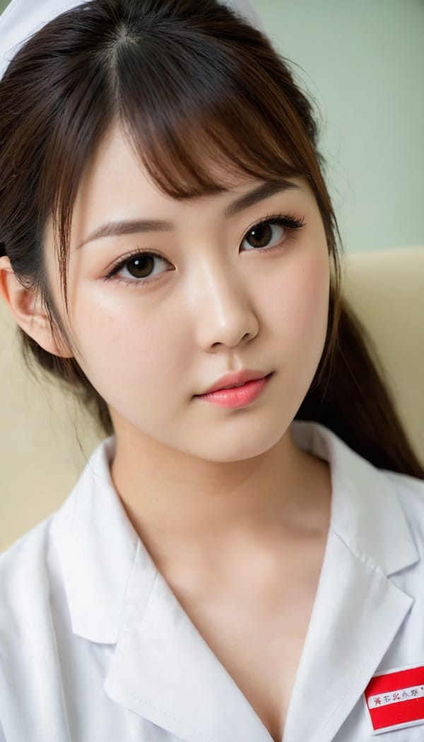 Tags: 21872187, SDXL
{"3": {"inputs": {"seed": 698072202395940, "steps": 64, "cfg": 6.69, "sampler_name": "dpmpp_2m", "scheduler": "karras", "denoise": 1.0, "model": ["27", 0], "positive": ["6", 0], "negative": ["7", 0], "latent_image": ["5", 0]}, "class_type": "KSampler"}, "4": {"inputs": {"ckpt_name": "juggernautXL_v8Rundiffusion.safetensors"}, "class_type": "CheckpointLoaderSimple"}, "5": {"inputs": {"width": 768, "height": 1344, "batch_size": 1}, "class_type": "EmptyLatentImage"}, "6": {"inputs": {"text": "21 year old girl, (japanese:1.01), (seductive facial expression:1.13), (temptress:1.09), (eyelashes:1.04), (beautiful eyes:0.98), (detailed face:1.09), (seductive pose:1.00), (pale skin:1.02), (cute:1.08), (blush:1.00), (idol:1.09), (sexy lips:1.01), (double eyelids:1.00), (in a seductive pose:0.97), (large perky breasts:1.01), (cleavage:0.97), (thigh gap:1.09), (nurse in uniform:1.04) working in a hospital ward, (candid cinema:1.08), (textured skin:1.07), (skin fuzz:1.06), (natural looking skin:1.02), (portra:1.05), (detailed skin:1.05), (RAW:1.05), (soft lighting:1.07), (film:1.05)", "clip": ["27", 1]}, "class_type": "CLIPTextEncode"}, "7": {"inputs": {"text": "(twisted:1.06), (low resolution:1.14), (bad hands:1.07), (worst quality:1.06), (distorted:1.07), (open mouth:1.05), (watermark:1.08)", "clip": ["27", 1]}, "class_type": "CLIPTextEncode"}, "8": {"inputs": {"samples": ["3", 0], "vae": ["4", 2]}, "class_type": "VAEDecode"}, "25": {"inputs": {"lora_name": "nudify_xl.safetensors", "strength_model": 0.05, "strength_clip": 0.29, "model": ["4", 0], "clip": ["4", 1]}, "class_type": "LoraLoader"}, "26": {"inputs": {"lora_name": "shirtlift_SDXL_v2.safetensors", "strength_model": 0.12, "strength_clip": 0.06, "model": ["25", 0], "clip": ["25", 1]}, "class_type": "LoraLoader"}, "27": {"inputs": {"lora_name": "PerfectEyesXL.safetensors", "strength_model": 0.04, "strength_clip": 0.02, "model": ["26", 0], "clip": ["26", 1]}, "class_type": "LoraLoader"}, "30": {"inputs": {"model_name": "4x_NMKD-Superscale-SP_178000_G.pth"}, "class_type": "UpscaleModelLoader"}, "31": {"inputs": {"upscale_model": ["30", 0], "image": ["8", 0]}, "class_type": "ImageUpscaleWithModel"}, "32": {"inputs": {"upscale_method": "lanczos", "scale_by": 0.5, "image": ["31", 0]}, "class_type": "ImageScaleBy"}, "33": {"inputs": {"pixels": ["32", 0], "vae": ["4", 2]}, "class_type": "VAEEncode"}, "34": {"inputs": {"seed": 698072202395940, "steps": 64, "cfg": 6.69, "sampler_name": "dpmpp_2m", "scheduler": "karras", "denoise": 0.3, "model": ["27", 0], "positive": ["6", 0], "negative": ["7", 0], "latent_image": ["33", 0]}, "class_type": "KSampler"}, "36": {"inputs": {"samples": ["34", 0], "vae": ["4", 2]}, "class_type": "VAEDecode"}, "39": {"inputs": {"filename_prefix": "comfyapi-1708103616170", "images": ["36", 0]}, "class_type": "SaveImage"}}