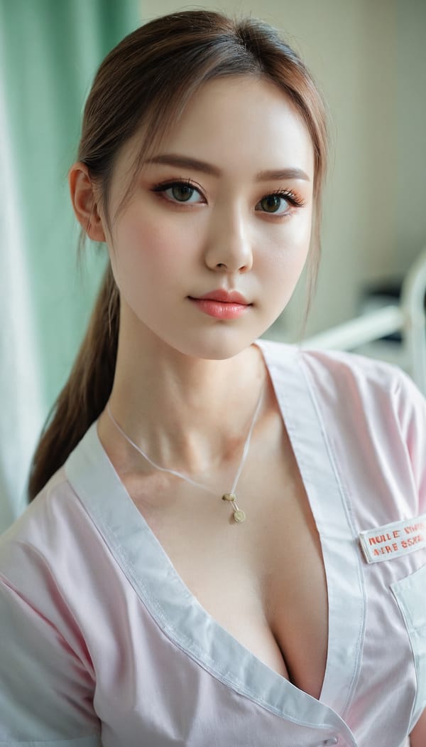 Tags: 21872187, SDXL
{"3": {"inputs": {"seed": 232789055150575, "steps": 64, "cfg": 6.42, "sampler_name": "dpmpp_2m", "scheduler": "karras", "denoise": 1.0, "model": ["27", 0], "positive": ["6", 0], "negative": ["7", 0], "latent_image": ["5", 0]}, "class_type": "KSampler"}, "4": {"inputs": {"ckpt_name": "juggernautxl.safetensors"}, "class_type": "CheckpointLoaderSimple"}, "5": {"inputs": {"width": 768, "height": 1344, "batch_size": 1}, "class_type": "EmptyLatentImage"}, "6": {"inputs": {"text": "27 year old girl, (temptress:1.03), (seductive pose:1.13), (blush:1.11), (double eyelids:0.99), (eyelashes:1.12), (seductive facial expression:0.99), (beautiful eyes:1.13), (detailed face:1.02), (idol:1.12), (sexy lips:1.06), (cute:1.04), (slim:1.01), (pale skin:1.06), (in a seductive pose:1.08), (large perky breasts:1.12), (cleavage:1.02), (thigh gap:1.06), (nurse in uniform:1.09) working in a hospital ward, (RAW:1.02), (film:1.06), (soft lighting:1.00), (skin fuzz:1.07), (candid cinema:1.06), (detailed skin:1.02), (natural looking skin:1.06), (textured skin:1.00), (portra:1.04)", "clip": ["27", 1]}, "class_type": "CLIPTextEncode"}, "7": {"inputs": {"text": "(worst quality:1.05), (open mouth:1.05), (bad hands:1.12), (watermark:1.11), (twisted:1.06), (low resolution:1.09), (distorted:1.06)", "clip": ["27", 1]}, "class_type": "CLIPTextEncode"}, "8": {"inputs": {"samples": ["3", 0], "vae": ["4", 2]}, "class_type": "VAEDecode"}, "25": {"inputs": {"lora_name": "nudify_xl.safetensors", "strength_model": 0.1, "strength_clip": 0.19, "model": ["4", 0], "clip": ["4", 1]}, "class_type": "LoraLoader"}, "26": {"inputs": {"lora_name": "shirtlift_SDXL_v2.safetensors", "strength_model": 0.1, "strength_clip": 0.07, "model": ["25", 0], "clip": ["25", 1]}, "class_type": "LoraLoader"}, "27": {"inputs": {"lora_name": "PerfectEyesXL.safetensors", "strength_model": 0.07, "strength_clip": 0.18, "model": ["26", 0], "clip": ["26", 1]}, "class_type": "LoraLoader"}, "30": {"inputs": {"model_name": "4x_NMKD-Superscale-SP_178000_G.pth"}, "class_type": "UpscaleModelLoader"}, "31": {"inputs": {"upscale_model": ["30", 0], "image": ["8", 0]}, "class_type": "ImageUpscaleWithModel"}, "32": {"inputs": {"upscale_method": "lanczos", "scale_by": 0.5, "image": ["31", 0]}, "class_type": "ImageScaleBy"}, "33": {"inputs": {"pixels": ["32", 0], "vae": ["4", 2]}, "class_type": "VAEEncode"}, "34": {"inputs": {"seed": 232789055150575, "steps": 64, "cfg": 6.42, "sampler_name": "dpmpp_2m", "scheduler": "karras", "denoise": 0.3, "model": ["27", 0], "positive": ["6", 0], "negative": ["7", 0], "latent_image": ["33", 0]}, "class_type": "KSampler"}, "36": {"inputs": {"samples": ["34", 0], "vae": ["4", 2]}, "class_type": "VAEDecode"}, "39": {"inputs": {"filename_prefix": "comfyapi-1714083743015", "images": ["36", 0]}, "class_type": "SaveImage"}}