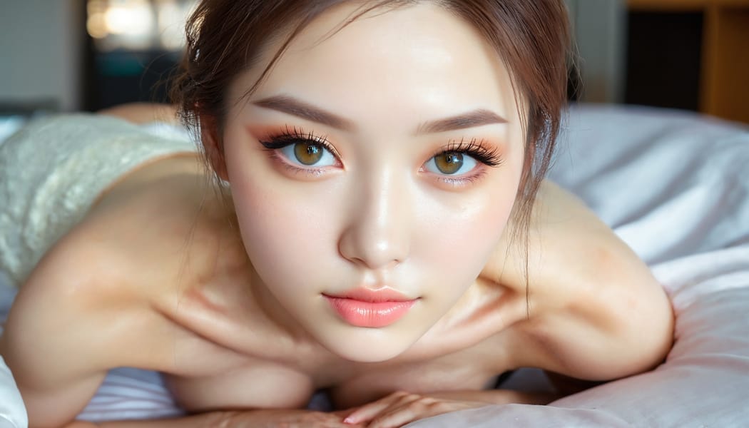 Tags: 21872187, SDXL
{"3": {"inputs": {"seed": 324986231856622, "steps": 64, "cfg": 7.45, "sampler_name": "dpmpp_2m", "scheduler": "karras", "denoise": 1.0, "model": ["27", 0], "positive": ["6", 0], "negative": ["7", 0], "latent_image": ["5", 0]}, "class_type": "KSampler"}, "4": {"inputs": {"ckpt_name": "juggernautxl.safetensors"}, "class_type": "CheckpointLoaderSimple"}, "5": {"inputs": {"width": 1344, "height": 768, "batch_size": 1}, "class_type": "EmptyLatentImage"}, "6": {"inputs": {"text": "26 year old girl, (ukrainian:1.06), (russian:1.14), (japanese:1.06), (cute:1.14), (blush:1.12), (beautiful eyes:1.11), (eyelashes:0.97), (detailed face:1.11), (slim:1.02), (pale skin:0.95), (seductive pose:1.04), (temptress:1.00), (double eyelids:0.96), (idol:1.13), (sexy lips:1.10), (seductive facial expression:1.12), (on all fours:1.02), (spreading ass cheeks:1.10), (from behind:1.10), (backboob:1.08), (an office lady:1.13), (RAW:1.02), (natural looking skin:1.09), (soft lighting:1.02), (detailed skin:1.05), (portra:1.09), (film:1.04), (skin fuzz:1.00), (candid cinema:1.07), (textured skin:1.05)", "clip": ["27", 1]}, "class_type": "CLIPTextEncode"}, "7": {"inputs": {"text": "(distorted:1.07), (bad hands:1.14), (open mouth:1.12), (low resolution:1.05), (twisted:1.07), (watermark:1.08), (worst quality:1.12)", "clip": ["27", 1]}, "class_type": "CLIPTextEncode"}, "8": {"inputs": {"samples": ["3", 0], "vae": ["4", 2]}, "class_type": "VAEDecode"}, "25": {"inputs": {"lora_name": "nudify_xl.safetensors", "strength_model": 0.18, "strength_clip": 0.2, "model": ["4", 0], "clip": ["4", 1]}, "class_type": "LoraLoader"}, "26": {"inputs": {"lora_name": "shirtlift_SDXL_v2.safetensors", "strength_model": 0.12, "strength_clip": 0.04, "model": ["25", 0], "clip": ["25", 1]}, "class_type": "LoraLoader"}, "27": {"inputs": {"lora_name": "PerfectEyesXL.safetensors", "strength_model": 0.19, "strength_clip": 0.09, "model": ["26", 0], "clip": ["26", 1]}, "class_type": "LoraLoader"}, "30": {"inputs": {"model_name": "4x_NMKD-Superscale-SP_178000_G.pth"}, "class_type": "UpscaleModelLoader"}, "31": {"inputs": {"upscale_model": ["30", 0], "image": ["8", 0]}, "class_type": "ImageUpscaleWithModel"}, "32": {"inputs": {"upscale_method": "lanczos", "scale_by": 0.5, "image": ["31", 0]}, "class_type": "ImageScaleBy"}, "33": {"inputs": {"pixels": ["32", 0], "vae": ["4", 2]}, "class_type": "VAEEncode"}, "34": {"inputs": {"seed": 324986231856622, "steps": 64, "cfg": 7.45, "sampler_name": "dpmpp_2m", "scheduler": "karras", "denoise": 0.3, "model": ["27", 0], "positive": ["6", 0], "negative": ["7", 0], "latent_image": ["33", 0]}, "class_type": "KSampler"}, "36": {"inputs": {"samples": ["34", 0], "vae": ["4", 2]}, "class_type": "VAEDecode"}, "39": {"inputs": {"filename_prefix": "comfyapi-1728180114397", "images": ["36", 0]}, "class_type": "SaveImage"}}