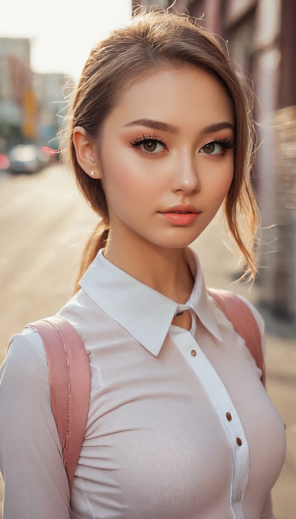 Tags: 21872187, SDXL
{"3": {"inputs": {"seed": 193456772293205, "steps": 64, "cfg": 5.51, "sampler_name": "dpmpp_2m", "scheduler": "karras", "denoise": 1.0, "model": ["27", 0], "positive": ["6", 0], "negative": ["7", 0], "latent_image": ["5", 0]}, "class_type": "KSampler"}, "4": {"inputs": {"ckpt_name": "juggernautxl.safetensors"}, "class_type": "CheckpointLoaderSimple"}, "5": {"inputs": {"width": 768, "height": 1344, "batch_size": 1}, "class_type": "EmptyLatentImage"}, "6": {"inputs": {"text": "24 year old girl, (russian:0.98), (eyelashes:1.06), (detailed face:1.10), (temptress:1.12), (blush:1.03), (seductive pose:1.07), (sexy lips:1.03), (beautiful eyes:0.99), (seductive facial expression:1.07), (cute:1.04), (double eyelids:0.96), (slim:1.07), (idol:1.06), (perky ass:0.99), (exposed ass:0.95), (looking back:1.14), (sexy ass:1.01), (thigh gap:1.05), (school uniform:0.99), choker, busy street, (natural looking skin:1.07), (portra:1.06), (textured skin:1.06), (film:1.03), (soft lighting:1.03), (detailed skin:1.00), (candid cinema:1.01), (RAW:1.00), (skin fuzz:1.09)", "clip": ["27", 1]}, "class_type": "CLIPTextEncode"}, "7": {"inputs": {"text": "(distorted:1.06), (low resolution:1.10), (open mouth:1.06), (watermark:1.12), (worst quality:1.08), (twisted:1.12), (bad hands:1.10)", "clip": ["27", 1]}, "class_type": "CLIPTextEncode"}, "8": {"inputs": {"samples": ["3", 0], "vae": ["4", 2]}, "class_type": "VAEDecode"}, "25": {"inputs": {"lora_name": "nudify_xl.safetensors", "strength_model": 0.32, "strength_clip": 0.13, "model": ["4", 0], "clip": ["4", 1]}, "class_type": "LoraLoader"}, "26": {"inputs": {"lora_name": "shirtlift_SDXL_v2.safetensors", "strength_model": 0.04, "strength_clip": 0.14, "model": ["25", 0], "clip": ["25", 1]}, "class_type": "LoraLoader"}, "27": {"inputs": {"lora_name": "PerfectEyesXL.safetensors", "strength_model": 0.18, "strength_clip": 0.05, "model": ["26", 0], "clip": ["26", 1]}, "class_type": "LoraLoader"}, "30": {"inputs": {"model_name": "4x_NMKD-Superscale-SP_178000_G.pth"}, "class_type": "UpscaleModelLoader"}, "31": {"inputs": {"upscale_model": ["30", 0], "image": ["8", 0]}, "class_type": "ImageUpscaleWithModel"}, "32": {"inputs": {"upscale_method": "lanczos", "scale_by": 0.5, "image": ["31", 0]}, "class_type": "ImageScaleBy"}, "33": {"inputs": {"pixels": ["32", 0], "vae": ["4", 2]}, "class_type": "VAEEncode"}, "34": {"inputs": {"seed": 193456772293205, "steps": 64, "cfg": 5.51, "sampler_name": "dpmpp_2m", "scheduler": "karras", "denoise": 0.3, "model": ["27", 0], "positive": ["6", 0], "negative": ["7", 0], "latent_image": ["33", 0]}, "class_type": "KSampler"}, "36": {"inputs": {"samples": ["34", 0], "vae": ["4", 2]}, "class_type": "VAEDecode"}, "39": {"inputs": {"filename_prefix": "comfyapi-1731377758721", "images": ["36", 0]}, "class_type": "SaveImage"}}