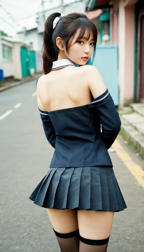 Tags: 21872187, SDXL
{"3": {"inputs": {"seed": 199470521537658, "steps": 32, "cfg": 7.18, "sampler_name": "dpmpp_2m", "scheduler": "karras", "denoise": 1.0, "model": ["27", 0], "positive": ["6", 0], "negative": ["7", 0], "latent_image": ["5", 0]}, "class_type": "KSampler"}, "4": {"inputs": {"ckpt_name": "helloworldxl.safetensors"}, "class_type": "CheckpointLoaderSimple"}, "5": {"inputs": {"width": 768, "height": 1344, "batch_size": 1}, "class_type": "EmptyLatentImage"}, "6": {"inputs": {"text": "26 year old girl, (ukrainian:1.06), (korean:1.12), (japanese:0.99), (seductive facial expression:1.09), (temptress:1.09), (eyelashes:0.98), (double eyelids:0.98), (detailed face:1.13), (blush:1.14), (sexy lips:1.14), (slim:1.09), (idol:1.14), (cute:1.13), (beautiful eyes:1.10), (seductive pose:1.02), (on all fours:1.13), (spreading ass cheeks:0.97), (from behind:1.08), (backboob:1.02), (school uniform:1.11), choker, busy street, (RAW:1.07), (skin fuzz:1.02), (candid cinema:1.02), (soft lighting:1.03), (natural looking skin:1.09), (portra:1.09), (detailed skin:1.08), (film:1.03), (textured skin:1.05)", "clip": ["27", 1]}, "class_type": "CLIPTextEncode"}, "7": {"inputs": {"text": "(watermark:1.14), (distorted:1.05), (open mouth:1.12), (worst quality:1.06), (twisted:1.07), (bad hands:1.07), (low resolution:1.06)", "clip": ["27", 1]}, "class_type": "CLIPTextEncode"}, "8": {"inputs": {"samples": ["3", 0], "vae": ["4", 2]}, "class_type": "VAEDecode"}, "25": {"inputs": {"lora_name": "nudify_xl.safetensors", "strength_model": 0.38, "strength_clip": 0.04, "model": ["4", 0], "clip": ["4", 1]}, "class_type": "LoraLoader"}, "26": {"inputs": {"lora_name": "shirtlift_SDXL_v2.safetensors", "strength_model": 0.18, "strength_clip": 0.06, "model": ["25", 0], "clip": ["25", 1]}, "class_type": "LoraLoader"}, "27": {"inputs": {"lora_name": "PerfectEyesXL.safetensors", "strength_model": 0.18, "strength_clip": 0.0, "model": ["26", 0], "clip": ["26", 1]}, "class_type": "LoraLoader"}, "30": {"inputs": {"model_name": "4x_NMKD-Superscale-SP_178000_G.pth"}, "class_type": "UpscaleModelLoader"}, "31": {"inputs": {"upscale_model": ["30", 0], "image": ["8", 0]}, "class_type": "ImageUpscaleWithModel"}, "32": {"inputs": {"upscale_method": "lanczos", "scale_by": 0.5, "image": ["31", 0]}, "class_type": "ImageScaleBy"}, "33": {"inputs": {"pixels": ["32", 0], "vae": ["4", 2]}, "class_type": "VAEEncode"}, "34": {"inputs": {"seed": 199470521537658, "steps": 32, "cfg": 7.18, "sampler_name": "dpmpp_2m", "scheduler": "karras", "denoise": 0.3, "model": ["27", 0], "positive": ["6", 0], "negative": ["7", 0], "latent_image": ["33", 0]}, "class_type": "KSampler"}, "36": {"inputs": {"samples": ["34", 0], "vae": ["4", 2]}, "class_type": "VAEDecode"}, "39": {"inputs": {"filename_prefix": "comfyapi-1724849405173", "images": ["36", 0]}, "class_type": "SaveImage"}}