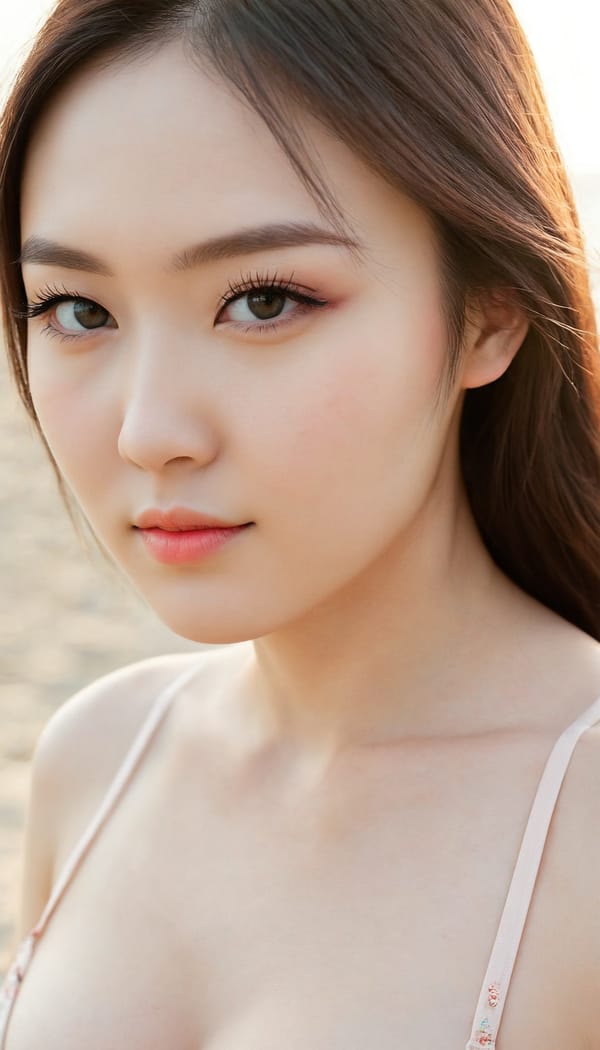 Tags: 21872187, SDXL
{"3": {"inputs": {"seed": 699476966209420, "steps": 32, "cfg": 5.44, "sampler_name": "dpmpp_2m", "scheduler": "karras", "denoise": 1.0, "model": ["27", 0], "positive": ["6", 0], "negative": ["7", 0], "latent_image": ["5", 0]}, "class_type": "KSampler"}, "4": {"inputs": {"ckpt_name": "juggernautXL_v8Rundiffusion.safetensors"}, "class_type": "CheckpointLoaderSimple"}, "5": {"inputs": {"width": 768, "height": 1344, "batch_size": 1}, "class_type": "EmptyLatentImage"}, "6": {"inputs": {"text": "26 year old girl, (japanese:1.01), (russian:1.03), (detailed face:1.06), (temptress:1.06), (double eyelids:1.02), (beautiful eyes:1.11), (sexy lips:0.96), (pale skin:1.01), (seductive pose:0.98), (slim:1.00), (eyelashes:1.06), (blush:1.05), (seductive facial expression:1.13), (in a seductive pose:1.04), (large perky breasts:0.98), (cleavage:1.04), (thigh gap:1.06), wearing (bikini:1.04) at a beach, (detailed skin:1.05), (natural looking skin:1.00), (portra:1.02), (RAW:1.07), (soft lighting:1.02), (textured skin:1.05), (skin fuzz:1.08), (candid cinema:1.09), (film:1.08)", "clip": ["27", 1]}, "class_type": "CLIPTextEncode"}, "7": {"inputs": {"text": "(bad hands:1.08), (twisted:1.05), (watermark:1.06), (open mouth:1.11), (worst quality:1.11), (distorted:1.14), (low resolution:1.14)", "clip": ["27", 1]}, "class_type": "CLIPTextEncode"}, "8": {"inputs": {"samples": ["3", 0], "vae": ["4", 2]}, "class_type": "VAEDecode"}, "25": {"inputs": {"lora_name": "nudify_xl.safetensors", "strength_model": 0.18, "strength_clip": 0.03, "model": ["4", 0], "clip": ["4", 1]}, "class_type": "LoraLoader"}, "26": {"inputs": {"lora_name": "shirtlift_SDXL_v2.safetensors", "strength_model": 0.15, "strength_clip": 0.14, "model": ["25", 0], "clip": ["25", 1]}, "class_type": "LoraLoader"}, "27": {"inputs": {"lora_name": "PerfectEyesXL.safetensors", "strength_model": 0.15, "strength_clip": 0.06, "model": ["26", 0], "clip": ["26", 1]}, "class_type": "LoraLoader"}, "30": {"inputs": {"model_name": "4x_NMKD-Superscale-SP_178000_G.pth"}, "class_type": "UpscaleModelLoader"}, "31": {"inputs": {"upscale_model": ["30", 0], "image": ["8", 0]}, "class_type": "ImageUpscaleWithModel"}, "32": {"inputs": {"upscale_method": "lanczos", "scale_by": 0.5, "image": ["31", 0]}, "class_type": "ImageScaleBy"}, "33": {"inputs": {"pixels": ["32", 0], "vae": ["4", 2]}, "class_type": "VAEEncode"}, "34": {"inputs": {"seed": 699476966209420, "steps": 32, "cfg": 5.44, "sampler_name": "dpmpp_2m", "scheduler": "karras", "denoise": 0.3, "model": ["27", 0], "positive": ["6", 0], "negative": ["7", 0], "latent_image": ["33", 0]}, "class_type": "KSampler"}, "36": {"inputs": {"samples": ["34", 0], "vae": ["4", 2]}, "class_type": "VAEDecode"}, "39": {"inputs": {"filename_prefix": "comfyapi-1708093392422", "images": ["36", 0]}, "class_type": "SaveImage"}}