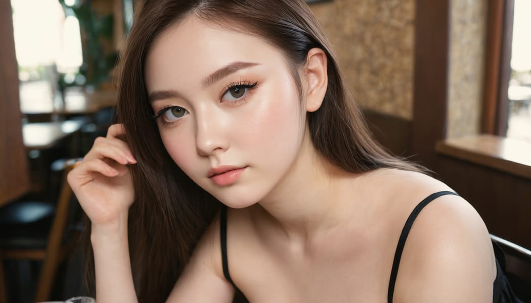 Tags: 21872187, SDXL
{"3": {"inputs": {"seed": 380793183280638, "steps": 64, "cfg": 5.13, "sampler_name": "dpmpp_2m", "scheduler": "karras", "denoise": 1.0, "model": ["27", 0], "positive": ["6", 0], "negative": ["7", 0], "latent_image": ["5", 0]}, "class_type": "KSampler"}, "4": {"inputs": {"ckpt_name": "juggernautxl.safetensors"}, "class_type": "CheckpointLoaderSimple"}, "5": {"inputs": {"width": 1344, "height": 768, "batch_size": 1}, "class_type": "EmptyLatentImage"}, "6": {"inputs": {"text": "20 year old girl, (temptress:0.97), (seductive facial expression:1.02), (double eyelids:0.95), (slim:1.11), (pale skin:1.10), (eyelashes:1.00), (blush:1.02), (seductive pose:1.01), (detailed face:1.14), (cute:1.09), (beautiful eyes:1.13), (idol:1.08), (sexy lips:1.00), (in a seductive pose:1.14), (large perky breasts:1.06), (cleavage:0.95), (thigh gap:1.12), (wearing a little black dress:1.00) at a fine dining restaurant, (portra:1.02), (film:1.05), (textured skin:1.04), (RAW:1.09), (skin fuzz:1.05), (natural looking skin:1.09), (soft lighting:1.09), (candid cinema:1.04), (detailed skin:1.04)", "clip": ["27", 1]}, "class_type": "CLIPTextEncode"}, "7": {"inputs": {"text": "(twisted:1.05), (distorted:1.06), (worst quality:1.06), (bad hands:1.10), (watermark:1.06), (low resolution:1.14), (open mouth:1.10)", "clip": ["27", 1]}, "class_type": "CLIPTextEncode"}, "8": {"inputs": {"samples": ["3", 0], "vae": ["4", 2]}, "class_type": "VAEDecode"}, "25": {"inputs": {"lora_name": "nudify_xl.safetensors", "strength_model": 0.18, "strength_clip": 0.14, "model": ["4", 0], "clip": ["4", 1]}, "class_type": "LoraLoader"}, "26": {"inputs": {"lora_name": "shirtlift_SDXL_v2.safetensors", "strength_model": 0.11, "strength_clip": 0.02, "model": ["25", 0], "clip": ["25", 1]}, "class_type": "LoraLoader"}, "27": {"inputs": {"lora_name": "PerfectEyesXL.safetensors", "strength_model": 0.02, "strength_clip": 0.13, "model": ["26", 0], "clip": ["26", 1]}, "class_type": "LoraLoader"}, "30": {"inputs": {"model_name": "4x_NMKD-Superscale-SP_178000_G.pth"}, "class_type": "UpscaleModelLoader"}, "31": {"inputs": {"upscale_model": ["30", 0], "image": ["8", 0]}, "class_type": "ImageUpscaleWithModel"}, "32": {"inputs": {"upscale_method": "lanczos", "scale_by": 0.5, "image": ["31", 0]}, "class_type": "ImageScaleBy"}, "33": {"inputs": {"pixels": ["32", 0], "vae": ["4", 2]}, "class_type": "VAEEncode"}, "34": {"inputs": {"seed": 380793183280638, "steps": 64, "cfg": 5.13, "sampler_name": "dpmpp_2m", "scheduler": "karras", "denoise": 0.3, "model": ["27", 0], "positive": ["6", 0], "negative": ["7", 0], "latent_image": ["33", 0]}, "class_type": "KSampler"}, "36": {"inputs": {"samples": ["34", 0], "vae": ["4", 2]}, "class_type": "VAEDecode"}, "39": {"inputs": {"filename_prefix": "comfyapi-1713871073536", "images": ["36", 0]}, "class_type": "SaveImage"}}