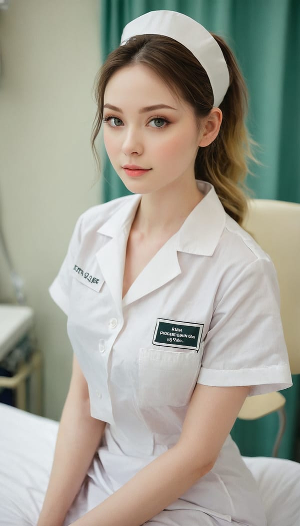 Tags: 21872187, SDXL
{"3": {"inputs": {"seed": 536837883918083, "steps": 64, "cfg": 5.83, "sampler_name": "dpmpp_2m", "scheduler": "karras", "denoise": 1.0, "model": ["27", 0], "positive": ["6", 0], "negative": ["7", 0], "latent_image": ["5", 0]}, "class_type": "KSampler"}, "4": {"inputs": {"ckpt_name": "juggernautxl.safetensors"}, "class_type": "CheckpointLoaderSimple"}, "5": {"inputs": {"width": 768, "height": 1344, "batch_size": 1}, "class_type": "EmptyLatentImage"}, "6": {"inputs": {"text": "25 year old girl, (cute:1.13), (slim:1.12), (temptress:0.98), (seductive pose:0.97), (sexy lips:0.95), (eyelashes:0.99), (pale skin:1.10), (idol:0.97), (detailed face:1.08), (seductive facial expression:1.00), (beautiful eyes:1.05), (double eyelids:1.04), (blush:0.97), (in a seductive pose:1.00), (large perky breasts:0.95), (cleavage:1.03), (thigh gap:1.06), (nurse in uniform:1.12) working in a hospital ward, (detailed skin:1.09), (skin fuzz:1.04), (RAW:1.03), (soft lighting:1.07), (textured skin:1.05), (portra:1.00), (candid cinema:1.07), (film:1.09), (natural looking skin:1.01)", "clip": ["27", 1]}, "class_type": "CLIPTextEncode"}, "7": {"inputs": {"text": "(low resolution:1.05), (twisted:1.08), (open mouth:1.14), (distorted:1.10), (watermark:1.13), (bad hands:1.11), (worst quality:1.06)", "clip": ["27", 1]}, "class_type": "CLIPTextEncode"}, "8": {"inputs": {"samples": ["3", 0], "vae": ["4", 2]}, "class_type": "VAEDecode"}, "25": {"inputs": {"lora_name": "nudify_xl.safetensors", "strength_model": 0.17, "strength_clip": 0.01, "model": ["4", 0], "clip": ["4", 1]}, "class_type": "LoraLoader"}, "26": {"inputs": {"lora_name": "shirtlift_SDXL_v2.safetensors", "strength_model": 0.04, "strength_clip": 0.01, "model": ["25", 0], "clip": ["25", 1]}, "class_type": "LoraLoader"}, "27": {"inputs": {"lora_name": "PerfectEyesXL.safetensors", "strength_model": 0.0, "strength_clip": 0.15, "model": ["26", 0], "clip": ["26", 1]}, "class_type": "LoraLoader"}, "30": {"inputs": {"model_name": "4x_NMKD-Superscale-SP_178000_G.pth"}, "class_type": "UpscaleModelLoader"}, "31": {"inputs": {"upscale_model": ["30", 0], "image": ["8", 0]}, "class_type": "ImageUpscaleWithModel"}, "32": {"inputs": {"upscale_method": "lanczos", "scale_by": 0.5, "image": ["31", 0]}, "class_type": "ImageScaleBy"}, "33": {"inputs": {"pixels": ["32", 0], "vae": ["4", 2]}, "class_type": "VAEEncode"}, "34": {"inputs": {"seed": 536837883918083, "steps": 64, "cfg": 5.83, "sampler_name": "dpmpp_2m", "scheduler": "karras", "denoise": 0.3, "model": ["27", 0], "positive": ["6", 0], "negative": ["7", 0], "latent_image": ["33", 0]}, "class_type": "KSampler"}, "36": {"inputs": {"samples": ["34", 0], "vae": ["4", 2]}, "class_type": "VAEDecode"}, "39": {"inputs": {"filename_prefix": "comfyapi-1714057560302", "images": ["36", 0]}, "class_type": "SaveImage"}}