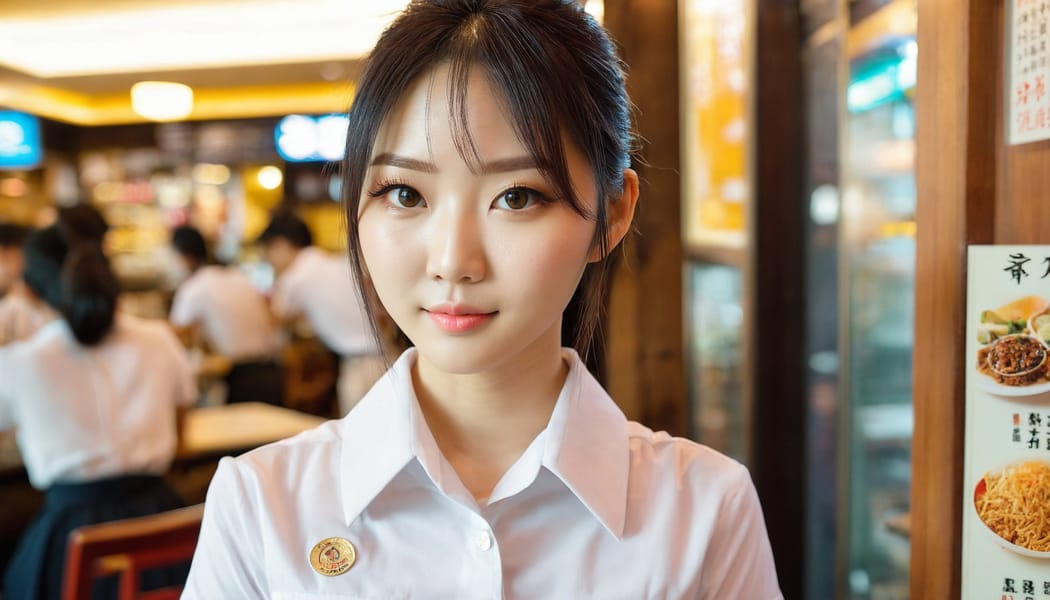 Tags: 21872187, SDXL
{"3": {"inputs": {"seed": 675156799558952, "steps": 64, "cfg": 6.87, "sampler_name": "dpmpp_2m", "scheduler": "karras", "denoise": 1.0, "model": ["27", 0], "positive": ["6", 0], "negative": ["7", 0], "latent_image": ["5", 0]}, "class_type": "KSampler"}, "4": {"inputs": {"ckpt_name": "juggernautxl.safetensors"}, "class_type": "CheckpointLoaderSimple"}, "5": {"inputs": {"width": 1344, "height": 768, "batch_size": 1}, "class_type": "EmptyLatentImage"}, "6": {"inputs": {"text": "27 year old girl, (taiwanese:1.09), (idol:1.01), (detailed face:1.08), (eyelashes:1.00), (sexy lips:0.98), (seductive facial expression:1.12), (cute:1.12), (double eyelids:0.98), (slim:1.03), (beautiful eyes:0.97), (seductive pose:1.05), (blush:1.06), (pale skin:1.02), (perky ass:1.03), (exposed ass:1.14), (looking back:1.07), (sexy ass:1.01), (thigh gap:1.05), (a waitress in uniform:1.08) working at a restaurant, (film:1.08), (skin fuzz:1.06), (portra:1.02), (textured skin:1.02), (candid cinema:1.00), (soft lighting:1.02), (detailed skin:1.07), (RAW:1.04)", "clip": ["27", 1]}, "class_type": "CLIPTextEncode"}, "7": {"inputs": {"text": "(worst quality:1.13), (twisted:1.07), (watermark:1.09), (open mouth:1.14), (distorted:1.12), (low resolution:1.05), (bad hands:1.12)", "clip": ["27", 1]}, "class_type": "CLIPTextEncode"}, "8": {"inputs": {"samples": ["3", 0], "vae": ["4", 2]}, "class_type": "VAEDecode"}, "25": {"inputs": {"lora_name": "nudify_xl.safetensors", "strength_model": 0.07, "strength_clip": 0.14, "model": ["4", 0], "clip": ["4", 1]}, "class_type": "LoraLoader"}, "26": {"inputs": {"lora_name": "shirtlift_SDXL_v2.safetensors", "strength_model": 0.11, "strength_clip": 0.03, "model": ["25", 0], "clip": ["25", 1]}, "class_type": "LoraLoader"}, "27": {"inputs": {"lora_name": "PerfectEyesXL.safetensors", "strength_model": 0.16, "strength_clip": 0.05, "model": ["26", 0], "clip": ["26", 1]}, "class_type": "LoraLoader"}, "30": {"inputs": {"model_name": "4x_NMKD-Superscale-SP_178000_G.pth"}, "class_type": "UpscaleModelLoader"}, "31": {"inputs": {"upscale_model": ["30", 0], "image": ["8", 0]}, "class_type": "ImageUpscaleWithModel"}, "32": {"inputs": {"upscale_method": "lanczos", "scale_by": 0.5, "image": ["31", 0]}, "class_type": "ImageScaleBy"}, "33": {"inputs": {"pixels": ["32", 0], "vae": ["4", 2]}, "class_type": "VAEEncode"}, "34": {"inputs": {"seed": 675156799558952, "steps": 64, "cfg": 6.87, "sampler_name": "dpmpp_2m", "scheduler": "karras", "denoise": 0.3, "model": ["27", 0], "positive": ["6", 0], "negative": ["7", 0], "latent_image": ["33", 0]}, "class_type": "KSampler"}, "36": {"inputs": {"samples": ["34", 0], "vae": ["4", 2]}, "class_type": "VAEDecode"}, "39": {"inputs": {"filename_prefix": "comfyapi-1733026202168", "images": ["36", 0]}, "class_type": "SaveImage"}}