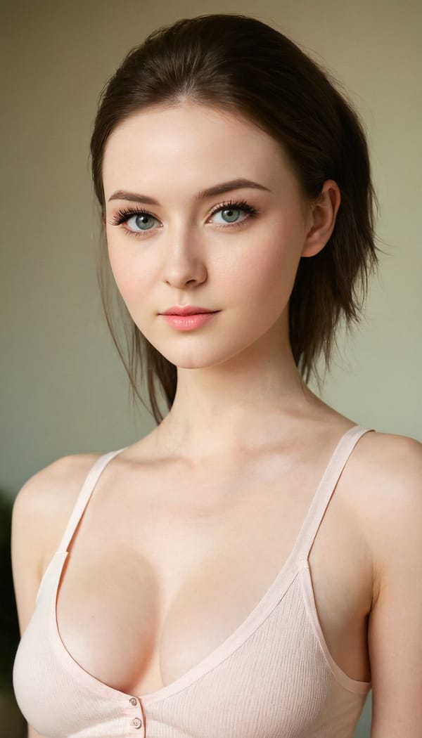 Tags: 21872187, SDXL
{"3": {"inputs": {"seed": 298013879171278, "steps": 64, "cfg": 5.76, "sampler_name": "dpmpp_2m", "scheduler": "karras", "denoise": 1.0, "model": ["27", 0], "positive": ["6", 0], "negative": ["7", 0], "latent_image": ["5", 0]}, "class_type": "KSampler"}, "4": {"inputs": {"ckpt_name": "juggernautXL_v8Rundiffusion.safetensors"}, "class_type": "CheckpointLoaderSimple"}, "5": {"inputs": {"width": 768, "height": 1344, "batch_size": 1}, "class_type": "EmptyLatentImage"}, "6": {"inputs": {"text": "26 year old girl, (detailed face:1.10), (pale skin:0.97), (seductive pose:0.96), (seductive facial expression:1.05), (idol:1.03), (temptress:1.14), (cute:1.10), (sexy lips:0.97), (blush:1.07), (beautiful eyes:1.13), (slim:1.00), (eyelashes:1.09), (in a seductive pose:1.09), (large perky breasts:0.97), (cleavage:1.09), (thigh gap:1.02), (white tanktop:1.02), busy street, (RAW:1.09), (portra:1.06), (film:1.01), (soft lighting:1.04), (skin fuzz:1.00), (detailed skin:1.04), (candid cinema:1.07), (textured skin:1.02), (natural looking skin:1.07)", "clip": ["27", 1]}, "class_type": "CLIPTextEncode"}, "7": {"inputs": {"text": "(low resolution:1.14), (open mouth:1.08), (distorted:1.12), (bad hands:1.06), (twisted:1.10), (watermark:1.14), (worst quality:1.14)", "clip": ["27", 1]}, "class_type": "CLIPTextEncode"}, "8": {"inputs": {"samples": ["3", 0], "vae": ["4", 2]}, "class_type": "VAEDecode"}, "25": {"inputs": {"lora_name": "nudify_xl.safetensors", "strength_model": 0.22, "strength_clip": 0.23, "model": ["4", 0], "clip": ["4", 1]}, "class_type": "LoraLoader"}, "26": {"inputs": {"lora_name": "shirtlift_SDXL_v2.safetensors", "strength_model": 0.18, "strength_clip": 0.1, "model": ["25", 0], "clip": ["25", 1]}, "class_type": "LoraLoader"}, "27": {"inputs": {"lora_name": "PerfectEyesXL.safetensors", "strength_model": 0.12, "strength_clip": 0.15, "model": ["26", 0], "clip": ["26", 1]}, "class_type": "LoraLoader"}, "30": {"inputs": {"model_name": "4x_NMKD-Superscale-SP_178000_G.pth"}, "class_type": "UpscaleModelLoader"}, "31": {"inputs": {"upscale_model": ["30", 0], "image": ["8", 0]}, "class_type": "ImageUpscaleWithModel"}, "32": {"inputs": {"upscale_method": "lanczos", "scale_by": 0.5, "image": ["31", 0]}, "class_type": "ImageScaleBy"}, "33": {"inputs": {"pixels": ["32", 0], "vae": ["4", 2]}, "class_type": "VAEEncode"}, "34": {"inputs": {"seed": 298013879171278, "steps": 64, "cfg": 5.76, "sampler_name": "dpmpp_2m", "scheduler": "karras", "denoise": 0.3, "model": ["27", 0], "positive": ["6", 0], "negative": ["7", 0], "latent_image": ["33", 0]}, "class_type": "KSampler"}, "36": {"inputs": {"samples": ["34", 0], "vae": ["4", 2]}, "class_type": "VAEDecode"}, "39": {"inputs": {"filename_prefix": "comfyapi-1707322112147", "images": ["36", 0]}, "class_type": "SaveImage"}}