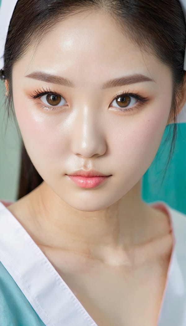 Tags: 21872187, SDXL
{"3": {"inputs": {"seed": 511989774871810, "steps": 64, "cfg": 6.96, "sampler_name": "dpmpp_2m", "scheduler": "karras", "denoise": 1.0, "model": ["27", 0], "positive": ["6", 0], "negative": ["7", 0], "latent_image": ["5", 0]}, "class_type": "KSampler"}, "4": {"inputs": {"ckpt_name": "juggernautxl.safetensors"}, "class_type": "CheckpointLoaderSimple"}, "5": {"inputs": {"width": 768, "height": 1344, "batch_size": 1}, "class_type": "EmptyLatentImage"}, "6": {"inputs": {"text": "25 year old girl, (korean:1.10), (detailed face:1.10), (cute:0.95), (beautiful eyes:1.07), (seductive pose:1.11), (temptress:1.11), (blush:1.04), (pale skin:1.04), (slim:1.14), (idol:0.95), (double eyelids:0.99), (seductive facial expression:1.03), (eyelashes:1.06), (on all fours:0.98), (spreading ass cheeks:1.05), (from behind:0.95), (backboob:1.00), (nurse in uniform:1.06) working in a hospital ward, (detailed skin:1.01), (RAW:1.04), (film:1.01), (portra:1.09), (skin fuzz:1.02), (natural looking skin:1.02), (soft lighting:1.04), (textured skin:1.03)", "clip": ["27", 1]}, "class_type": "CLIPTextEncode"}, "7": {"inputs": {"text": "(open mouth:1.07), (twisted:1.10), (low resolution:1.08), (distorted:1.09), (worst quality:1.14), (bad hands:1.13), (watermark:1.07)", "clip": ["27", 1]}, "class_type": "CLIPTextEncode"}, "8": {"inputs": {"samples": ["3", 0], "vae": ["4", 2]}, "class_type": "VAEDecode"}, "25": {"inputs": {"lora_name": "nudify_xl.safetensors", "strength_model": 0.23, "strength_clip": 0.2, "model": ["4", 0], "clip": ["4", 1]}, "class_type": "LoraLoader"}, "26": {"inputs": {"lora_name": "shirtlift_SDXL_v2.safetensors", "strength_model": 0.06, "strength_clip": 0.03, "model": ["25", 0], "clip": ["25", 1]}, "class_type": "LoraLoader"}, "27": {"inputs": {"lora_name": "PerfectEyesXL.safetensors", "strength_model": 0.08, "strength_clip": 0.17, "model": ["26", 0], "clip": ["26", 1]}, "class_type": "LoraLoader"}, "30": {"inputs": {"model_name": "4x_NMKD-Superscale-SP_178000_G.pth"}, "class_type": "UpscaleModelLoader"}, "31": {"inputs": {"upscale_model": ["30", 0], "image": ["8", 0]}, "class_type": "ImageUpscaleWithModel"}, "32": {"inputs": {"upscale_method": "lanczos", "scale_by": 0.5, "image": ["31", 0]}, "class_type": "ImageScaleBy"}, "33": {"inputs": {"pixels": ["32", 0], "vae": ["4", 2]}, "class_type": "VAEEncode"}, "34": {"inputs": {"seed": 511989774871810, "steps": 64, "cfg": 6.96, "sampler_name": "dpmpp_2m", "scheduler": "karras", "denoise": 0.3, "model": ["27", 0], "positive": ["6", 0], "negative": ["7", 0], "latent_image": ["33", 0]}, "class_type": "KSampler"}, "36": {"inputs": {"samples": ["34", 0], "vae": ["4", 2]}, "class_type": "VAEDecode"}, "39": {"inputs": {"filename_prefix": "comfyapi-1716635636385", "images": ["36", 0]}, "class_type": "SaveImage"}}