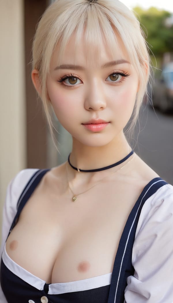 Tags: 21872187, SDXL
{"3": {"inputs": {"seed": 549021392993610, "steps": 64, "cfg": 5.71, "sampler_name": "dpmpp_2m", "scheduler": "karras", "denoise": 1.0, "model": ["27", 0], "positive": ["6", 0], "negative": ["7", 0], "latent_image": ["5", 0]}, "class_type": "KSampler"}, "4": {"inputs": {"ckpt_name": "juggernautxl.safetensors"}, "class_type": "CheckpointLoaderSimple"}, "5": {"inputs": {"width": 768, "height": 1344, "batch_size": 1}, "class_type": "EmptyLatentImage"}, "6": {"inputs": {"text": "27 year old girl, (cute:0.96), (temptress:1.05), (eyelashes:0.99), (slim:1.04), (seductive pose:1.04), (blush:1.12), (double eyelids:1.10), (seductive facial expression:1.05), (beautiful eyes:1.01), (idol:1.08), (pale skin:1.04), (sexy lips:1.04), (detailed face:1.00), (in a seductive pose:0.98), (large perky breasts:0.97), (cleavage:1.00), (thigh gap:1.09), (school uniform:1.09), choker, busy street, (film:1.01), (natural looking skin:1.06), (portra:1.05), (textured skin:1.01), (detailed skin:1.09), (RAW:1.03), (skin fuzz:1.09), (soft lighting:1.05)", "clip": ["27", 1]}, "class_type": "CLIPTextEncode"}, "7": {"inputs": {"text": "(open mouth:1.06), (worst quality:1.06), (low resolution:1.08), (watermark:1.08), (twisted:1.13), (distorted:1.05), (bad hands:1.07)", "clip": ["27", 1]}, "class_type": "CLIPTextEncode"}, "8": {"inputs": {"samples": ["3", 0], "vae": ["4", 2]}, "class_type": "VAEDecode"}, "25": {"inputs": {"lora_name": "nudify_xl.safetensors", "strength_model": 0.01, "strength_clip": 0.12, "model": ["4", 0], "clip": ["4", 1]}, "class_type": "LoraLoader"}, "26": {"inputs": {"lora_name": "shirtlift_SDXL_v2.safetensors", "strength_model": 0.1, "strength_clip": 0.16, "model": ["25", 0], "clip": ["25", 1]}, "class_type": "LoraLoader"}, "27": {"inputs": {"lora_name": "PerfectEyesXL.safetensors", "strength_model": 0.08, "strength_clip": 0.09, "model": ["26", 0], "clip": ["26", 1]}, "class_type": "LoraLoader"}, "30": {"inputs": {"model_name": "4x_NMKD-Superscale-SP_178000_G.pth"}, "class_type": "UpscaleModelLoader"}, "31": {"inputs": {"upscale_model": ["30", 0], "image": ["8", 0]}, "class_type": "ImageUpscaleWithModel"}, "32": {"inputs": {"upscale_method": "lanczos", "scale_by": 0.5, "image": ["31", 0]}, "class_type": "ImageScaleBy"}, "33": {"inputs": {"pixels": ["32", 0], "vae": ["4", 2]}, "class_type": "VAEEncode"}, "34": {"inputs": {"seed": 549021392993610, "steps": 64, "cfg": 5.71, "sampler_name": "dpmpp_2m", "scheduler": "karras", "denoise": 0.3, "model": ["27", 0], "positive": ["6", 0], "negative": ["7", 0], "latent_image": ["33", 0]}, "class_type": "KSampler"}, "36": {"inputs": {"samples": ["34", 0], "vae": ["4", 2]}, "class_type": "VAEDecode"}, "39": {"inputs": {"filename_prefix": "comfyapi-1718929373933", "images": ["36", 0]}, "class_type": "SaveImage"}}