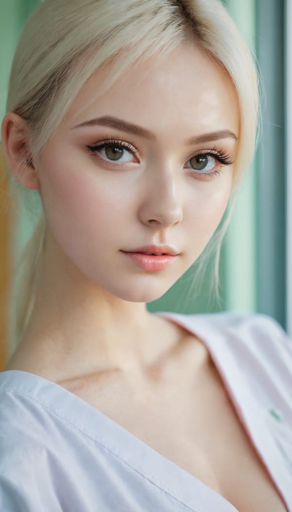 Tags: 21872187, SDXL
{"3": {"inputs": {"seed": 198944082637653, "steps": 64, "cfg": 5.68, "sampler_name": "dpmpp_2m", "scheduler": "karras", "denoise": 1.0, "model": ["27", 0], "positive": ["6", 0], "negative": ["7", 0], "latent_image": ["5", 0]}, "class_type": "KSampler"}, "4": {"inputs": {"ckpt_name": "juggernautxl.safetensors"}, "class_type": "CheckpointLoaderSimple"}, "5": {"inputs": {"width": 768, "height": 1344, "batch_size": 1}, "class_type": "EmptyLatentImage"}, "6": {"inputs": {"text": "24 year old girl, (ukrainian:1.03), (russian:1.09), (beautiful eyes:1.04), (idol:1.09), (seductive pose:1.12), (pale skin:1.03), (blush:1.08), (cute:0.96), (seductive facial expression:1.13), (slim:0.95), (sexy lips:1.01), (temptress:1.01), (detailed face:0.95), (double eyelids:1.04), (in a seductive pose:1.02), (large perky breasts:0.95), (cleavage:1.14), (thigh gap:0.99), (nurse in uniform:1.11) working in a hospital ward, (natural looking skin:1.03), (RAW:1.00), (detailed skin:1.03), (skin fuzz:1.00), (film:1.04), (candid cinema:1.00), (portra:1.01), (soft lighting:1.09), (textured skin:1.02)", "clip": ["27", 1]}, "class_type": "CLIPTextEncode"}, "7": {"inputs": {"text": "(worst quality:1.07), (bad hands:1.08), (low resolution:1.09), (open mouth:1.10), (distorted:1.09), (twisted:1.11)", "clip": ["27", 1]}, "class_type": "CLIPTextEncode"}, "8": {"inputs": {"samples": ["3", 0], "vae": ["4", 2]}, "class_type": "VAEDecode"}, "25": {"inputs": {"lora_name": "nudify_xl.safetensors", "strength_model": 0.01, "strength_clip": 0.03, "model": ["4", 0], "clip": ["4", 1]}, "class_type": "LoraLoader"}, "26": {"inputs": {"lora_name": "shirtlift_SDXL_v2.safetensors", "strength_model": 0.11, "strength_clip": 0.05, "model": ["25", 0], "clip": ["25", 1]}, "class_type": "LoraLoader"}, "27": {"inputs": {"lora_name": "PerfectEyesXL.safetensors", "strength_model": 0.04, "strength_clip": 0.09, "model": ["26", 0], "clip": ["26", 1]}, "class_type": "LoraLoader"}, "30": {"inputs": {"model_name": "4x_NMKD-Superscale-SP_178000_G.pth"}, "class_type": "UpscaleModelLoader"}, "31": {"inputs": {"upscale_model": ["30", 0], "image": ["8", 0]}, "class_type": "ImageUpscaleWithModel"}, "32": {"inputs": {"upscale_method": "lanczos", "scale_by": 0.5, "image": ["31", 0]}, "class_type": "ImageScaleBy"}, "33": {"inputs": {"pixels": ["32", 0], "vae": ["4", 2]}, "class_type": "VAEEncode"}, "34": {"inputs": {"seed": 198944082637653, "steps": 64, "cfg": 5.68, "sampler_name": "dpmpp_2m", "scheduler": "karras", "denoise": 0.3, "model": ["27", 0], "positive": ["6", 0], "negative": ["7", 0], "latent_image": ["33", 0]}, "class_type": "KSampler"}, "36": {"inputs": {"samples": ["34", 0], "vae": ["4", 2]}, "class_type": "VAEDecode"}, "39": {"inputs": {"filename_prefix": "comfyapi-1724551548003", "images": ["36", 0]}, "class_type": "SaveImage"}}