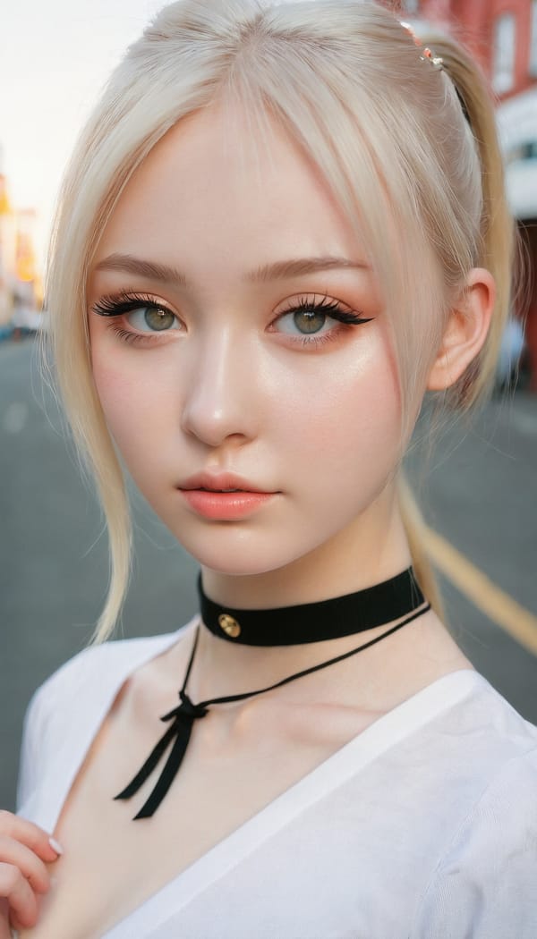 Tags: 21872187, SDXL
{"3": {"inputs": {"seed": 822618996029465, "steps": 64, "cfg": 7.24, "sampler_name": "dpmpp_2m", "scheduler": "karras", "denoise": 1.0, "model": ["27", 0], "positive": ["6", 0], "negative": ["7", 0], "latent_image": ["5", 0]}, "class_type": "KSampler"}, "4": {"inputs": {"ckpt_name": "juggernautxl.safetensors"}, "class_type": "CheckpointLoaderSimple"}, "5": {"inputs": {"width": 768, "height": 1344, "batch_size": 1}, "class_type": "EmptyLatentImage"}, "6": {"inputs": {"text": "18 year old girl, (russian:1.10), (cute:0.97), (blush:0.95), (double eyelids:1.14), (detailed face:1.02), (eyelashes:1.08), (temptress:1.06), (beautiful eyes:1.09), (seductive pose:1.13), (slim:1.13), (seductive facial expression:1.14), (sexy lips:0.97), (pale skin:1.14), (idol:1.07), (in a seductive pose:1.11), (large perky breasts:0.96), (cleavage:1.06), (thigh gap:0.98), (school uniform:1.03), choker, busy street, (portra:1.00), (natural looking skin:1.06), (skin fuzz:1.05), (film:1.04), (candid cinema:1.07), (textured skin:1.04), (detailed skin:1.07), (soft lighting:1.06), (RAW:1.04)", "clip": ["27", 1]}, "class_type": "CLIPTextEncode"}, "7": {"inputs": {"text": "(watermark:1.14), (distorted:1.08), (worst quality:1.14), (twisted:1.14), (low resolution:1.05), (open mouth:1.11), (bad hands:1.13)", "clip": ["27", 1]}, "class_type": "CLIPTextEncode"}, "8": {"inputs": {"samples": ["3", 0], "vae": ["4", 2]}, "class_type": "VAEDecode"}, "25": {"inputs": {"lora_name": "nudify_xl.safetensors", "strength_model": 0.2, "strength_clip": 0.38, "model": ["4", 0], "clip": ["4", 1]}, "class_type": "LoraLoader"}, "26": {"inputs": {"lora_name": "shirtlift_SDXL_v2.safetensors", "strength_model": 0.04, "strength_clip": 0.16, "model": ["25", 0], "clip": ["25", 1]}, "class_type": "LoraLoader"}, "27": {"inputs": {"lora_name": "PerfectEyesXL.safetensors", "strength_model": 0.19, "strength_clip": 0.08, "model": ["26", 0], "clip": ["26", 1]}, "class_type": "LoraLoader"}, "30": {"inputs": {"model_name": "4x_NMKD-Superscale-SP_178000_G.pth"}, "class_type": "UpscaleModelLoader"}, "31": {"inputs": {"upscale_model": ["30", 0], "image": ["8", 0]}, "class_type": "ImageUpscaleWithModel"}, "32": {"inputs": {"upscale_method": "lanczos", "scale_by": 0.5, "image": ["31", 0]}, "class_type": "ImageScaleBy"}, "33": {"inputs": {"pixels": ["32", 0], "vae": ["4", 2]}, "class_type": "VAEEncode"}, "34": {"inputs": {"seed": 822618996029465, "steps": 64, "cfg": 7.24, "sampler_name": "dpmpp_2m", "scheduler": "karras", "denoise": 0.3, "model": ["27", 0], "positive": ["6", 0], "negative": ["7", 0], "latent_image": ["33", 0]}, "class_type": "KSampler"}, "36": {"inputs": {"samples": ["34", 0], "vae": ["4", 2]}, "class_type": "VAEDecode"}, "39": {"inputs": {"filename_prefix": "comfyapi-1731798794702", "images": ["36", 0]}, "class_type": "SaveImage"}}