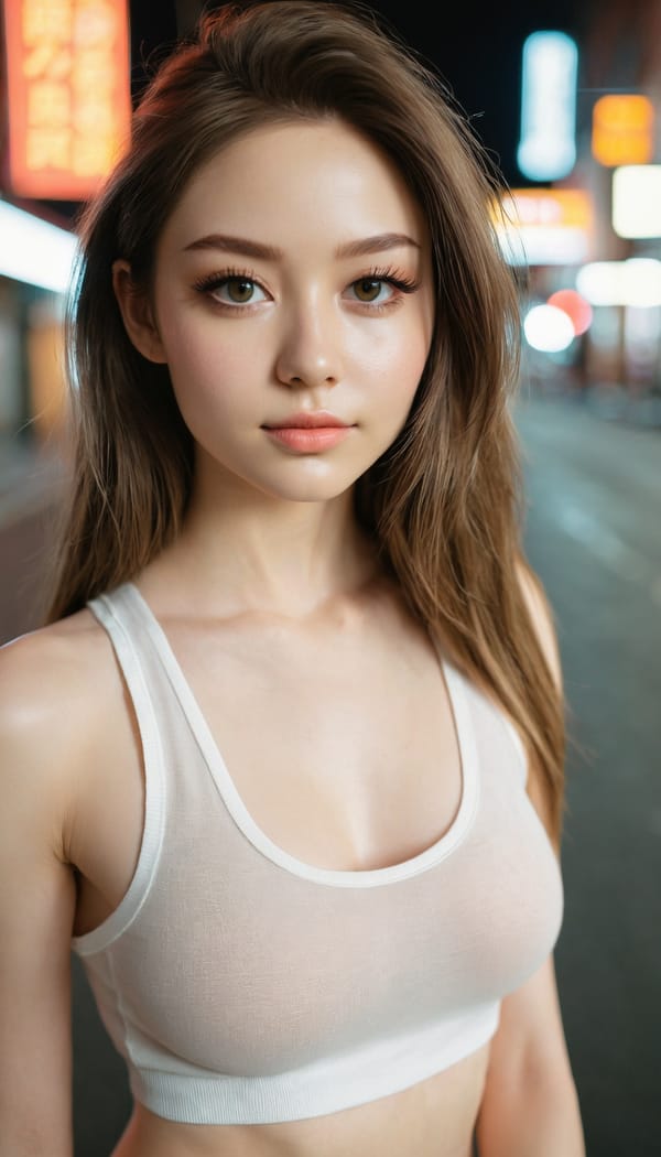 Tags: 21872187, SDXL
{"3": {"inputs": {"seed": 321426525613558, "steps": 32, "cfg": 7.29, "sampler_name": "dpmpp_2m", "scheduler": "karras", "denoise": 1.0, "model": ["27", 0], "positive": ["6", 0], "negative": ["7", 0], "latent_image": ["5", 0]}, "class_type": "KSampler"}, "4": {"inputs": {"ckpt_name": "juggernautxl.safetensors"}, "class_type": "CheckpointLoaderSimple"}, "5": {"inputs": {"width": 768, "height": 1344, "batch_size": 1}, "class_type": "EmptyLatentImage"}, "6": {"inputs": {"text": "28 year old girl, (slim:1.11), (idol:1.01), (temptress:1.05), (detailed face:1.01), (eyelashes:1.11), (blush:0.97), (seductive facial expression:0.96), (seductive pose:1.07), (beautiful eyes:1.01), (sexy lips:1.08), (pale skin:1.11), (double eyelids:1.05), (perky ass:0.98), (exposed ass:1.05), (looking back:1.01), (sexy ass:1.10), (thigh gap:1.09), (white tanktop:1.10), busy street, (soft lighting:1.05), (detailed skin:1.09), (film:1.04), (RAW:1.04), (candid cinema:1.01), (natural looking skin:1.04), (skin fuzz:1.05), (textured skin:1.00), (portra:1.02)", "clip": ["27", 1]}, "class_type": "CLIPTextEncode"}, "7": {"inputs": {"text": "(bad hands:1.11), (open mouth:1.12), (twisted:1.06), (worst quality:1.12), (low resolution:1.05), (watermark:1.12), (distorted:1.08)", "clip": ["27", 1]}, "class_type": "CLIPTextEncode"}, "8": {"inputs": {"samples": ["3", 0], "vae": ["4", 2]}, "class_type": "VAEDecode"}, "25": {"inputs": {"lora_name": "nudify_xl.safetensors", "strength_model": 0.1, "strength_clip": 0.09, "model": ["4", 0], "clip": ["4", 1]}, "class_type": "LoraLoader"}, "26": {"inputs": {"lora_name": "shirtlift_SDXL_v2.safetensors", "strength_model": 0.0, "strength_clip": 0.01, "model": ["25", 0], "clip": ["25", 1]}, "class_type": "LoraLoader"}, "27": {"inputs": {"lora_name": "PerfectEyesXL.safetensors", "strength_model": 0.16, "strength_clip": 0.13, "model": ["26", 0], "clip": ["26", 1]}, "class_type": "LoraLoader"}, "30": {"inputs": {"model_name": "4x_NMKD-Superscale-SP_178000_G.pth"}, "class_type": "UpscaleModelLoader"}, "31": {"inputs": {"upscale_model": ["30", 0], "image": ["8", 0]}, "class_type": "ImageUpscaleWithModel"}, "32": {"inputs": {"upscale_method": "lanczos", "scale_by": 0.5, "image": ["31", 0]}, "class_type": "ImageScaleBy"}, "33": {"inputs": {"pixels": ["32", 0], "vae": ["4", 2]}, "class_type": "VAEEncode"}, "34": {"inputs": {"seed": 321426525613558, "steps": 32, "cfg": 7.29, "sampler_name": "dpmpp_2m", "scheduler": "karras", "denoise": 0.3, "model": ["27", 0], "positive": ["6", 0], "negative": ["7", 0], "latent_image": ["33", 0]}, "class_type": "KSampler"}, "36": {"inputs": {"samples": ["34", 0], "vae": ["4", 2]}, "class_type": "VAEDecode"}, "39": {"inputs": {"filename_prefix": "comfyapi-1715005234917", "images": ["36", 0]}, "class_type": "SaveImage"}}