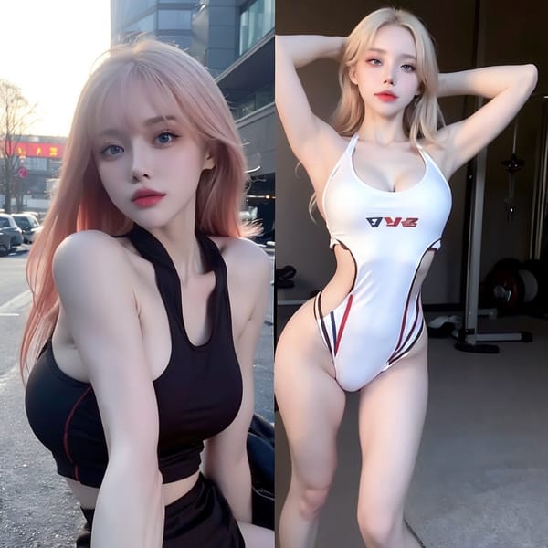 Tags: 21872187
<lora:mix4:0.54>, <lora:koreanDollLikeness:0.52>, <lora:YaeMiko_Test:0.59>, (russian:1.01), (ukrainian:0.93), (gym outfit:1.02), gym, (seductive pose:0.94), extremely detailed eyes, extremely detailed face, cute, (photorealistic:1.13), sexy lips, seductive smile, double eyelids, pale skin, perky breasts, full body portrait, textured skin, tall, (thigh gap:1.07), 1girl, (stunningly attractive:0.94), (dramatic:1.08)
Negative prompt: drawings, sketches, paintings, (worst quality:1.97)
Steps: 32, Sampler: DPM++ 2M Karras, CFG scale: 5.04, Seed: 3406264139, Size: 512x512, Model hash: fc2511737a, Model: chilloutmix_NiPrunedFp32Fix, Seed resize from: -1x-1, Denoising strength: 0.4, Version: v1.2.1, Hires upscale: 2.0, Hires steps: 16, Hires upscaler: ESRGAN_4x