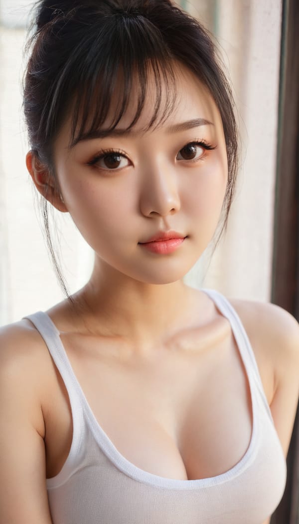 Tags: 21872187, SDXL
{"3": {"inputs": {"seed": 159173745078556, "steps": 64, "cfg": 7.12, "sampler_name": "dpmpp_2m", "scheduler": "karras", "denoise": 1.0, "model": ["27", 0], "positive": ["6", 0], "negative": ["7", 0], "latent_image": ["5", 0]}, "class_type": "KSampler"}, "4": {"inputs": {"ckpt_name": "juggernautxl.safetensors"}, "class_type": "CheckpointLoaderSimple"}, "5": {"inputs": {"width": 768, "height": 1344, "batch_size": 1}, "class_type": "EmptyLatentImage"}, "6": {"inputs": {"text": "23 year old girl, (chinese:1.13), (double eyelids:1.02), (idol:1.00), (cute:1.01), (detailed face:1.00), (blush:1.13), (sexy lips:1.01), (seductive facial expression:0.99), (temptress:0.96), (seductive pose:1.00), (pale skin:1.09), (eyelashes:1.13), (slim:1.01), (in a seductive pose:1.09), (large perky breasts:1.10), (cleavage:0.96), (thigh gap:1.00), (white tanktop:1.14), busy street, (skin fuzz:1.09), (textured skin:1.03), (candid cinema:1.03), (natural looking skin:1.08), (detailed skin:1.09), (film:1.03), (RAW:1.03), (soft lighting:1.07)", "clip": ["27", 1]}, "class_type": "CLIPTextEncode"}, "7": {"inputs": {"text": "(open mouth:1.10), (worst quality:1.06), (low resolution:1.08), (bad hands:1.05), (watermark:1.05), (twisted:1.08), (distorted:1.11)", "clip": ["27", 1]}, "class_type": "CLIPTextEncode"}, "8": {"inputs": {"samples": ["3", 0], "vae": ["4", 2]}, "class_type": "VAEDecode"}, "25": {"inputs": {"lora_name": "nudify_xl.safetensors", "strength_model": 0.18, "strength_clip": 0.29, "model": ["4", 0], "clip": ["4", 1]}, "class_type": "LoraLoader"}, "26": {"inputs": {"lora_name": "shirtlift_SDXL_v2.safetensors", "strength_model": 0.12, "strength_clip": 0.07, "model": ["25", 0], "clip": ["25", 1]}, "class_type": "LoraLoader"}, "27": {"inputs": {"lora_name": "PerfectEyesXL.safetensors", "strength_model": 0.14, "strength_clip": 0.17, "model": ["26", 0], "clip": ["26", 1]}, "class_type": "LoraLoader"}, "30": {"inputs": {"model_name": "4x_NMKD-Superscale-SP_178000_G.pth"}, "class_type": "UpscaleModelLoader"}, "31": {"inputs": {"upscale_model": ["30", 0], "image": ["8", 0]}, "class_type": "ImageUpscaleWithModel"}, "32": {"inputs": {"upscale_method": "lanczos", "scale_by": 0.5, "image": ["31", 0]}, "class_type": "ImageScaleBy"}, "33": {"inputs": {"pixels": ["32", 0], "vae": ["4", 2]}, "class_type": "VAEEncode"}, "34": {"inputs": {"seed": 159173745078556, "steps": 64, "cfg": 7.12, "sampler_name": "dpmpp_2m", "scheduler": "karras", "denoise": 0.3, "model": ["27", 0], "positive": ["6", 0], "negative": ["7", 0], "latent_image": ["33", 0]}, "class_type": "KSampler"}, "36": {"inputs": {"samples": ["34", 0], "vae": ["4", 2]}, "class_type": "VAEDecode"}, "39": {"inputs": {"filename_prefix": "comfyapi-1732460944607", "images": ["36", 0]}, "class_type": "SaveImage"}}